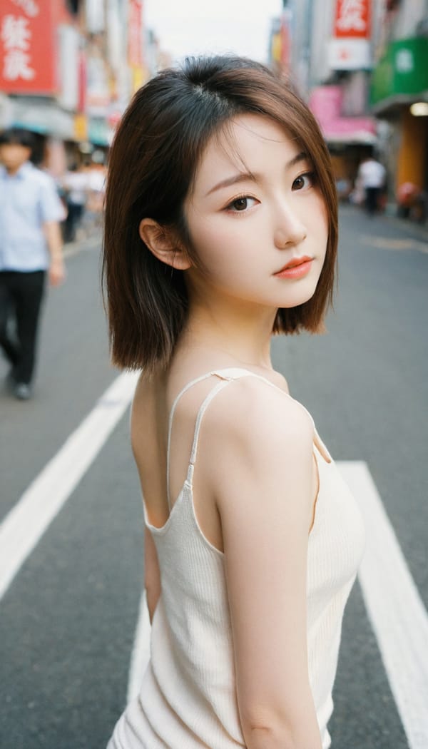 Tags: 21872187, SDXL
{"3": {"inputs": {"seed": 779670828385814, "steps": 64, "cfg": 5.25, "sampler_name": "dpmpp_2m", "scheduler": "karras", "denoise": 1.0, "model": ["27", 0], "positive": ["6", 0], "negative": ["7", 0], "latent_image": ["5", 0]}, "class_type": "KSampler"}, "4": {"inputs": {"ckpt_name": "leosamsHelloworldSDXL_helloworldSDXL32DPO.safetensors"}, "class_type": "CheckpointLoaderSimple"}, "5": {"inputs": {"width": 768, "height": 1344, "batch_size": 1}, "class_type": "EmptyLatentImage"}, "6": {"inputs": {"text": "23 year old girl, (japanese:1.02), (irish:1.09), (temptress:1.07), (seductive facial expression:1.02), (slim:0.96), (beautiful eyes:1.05), (blush:1.01), (double eyelids:1.05), (eyelashes:0.99), (idol:1.00), (detailed face:1.09), (seductive pose:1.07), (cute:1.10), (pale skin:1.10), (sexy lips:1.13), (perky ass:1.07), (exposed ass:0.98), (looking back:1.08), (sexy ass:1.14), (thigh gap:1.09), (white tanktop:1.02), busy street, (film:1.06), (natural looking skin:1.09), (textured skin:1.01), (RAW:1.05), (skin fuzz:1.01), (detailed skin:1.02), (candid cinema:1.07), (portra:1.09), (soft lighting:1.08)", "clip": ["27", 1]}, "class_type": "CLIPTextEncode"}, "7": {"inputs": {"text": "(open mouth:1.14), (low resolution:1.14), (bad hands:1.11), (distorted:1.06), (worst quality:1.11), (twisted:1.13), (watermark:1.09)", "clip": ["27", 1]}, "class_type": "CLIPTextEncode"}, "8": {"inputs": {"samples": ["3", 0], "vae": ["4", 2]}, "class_type": "VAEDecode"}, "25": {"inputs": {"lora_name": "nudify_xl.safetensors", "strength_model": 0.36, "strength_clip": 0.02, "model": ["4", 0], "clip": ["4", 1]}, "class_type": "LoraLoader"}, "26": {"inputs": {"lora_name": "shirtlift_SDXL_v2.safetensors", "strength_model": 0.06, "strength_clip": 0.03, "model": ["25", 0], "clip": ["25", 1]}, "class_type": "LoraLoader"}, "27": {"inputs": {"lora_name": "PerfectEyesXL.safetensors", "strength_model": 0.19, "strength_clip": 0.03, "model": ["26", 0], "clip": ["26", 1]}, "class_type": "LoraLoader"}, "30": {"inputs": {"model_name": "4x_NMKD-Superscale-SP_178000_G.pth"}, "class_type": "UpscaleModelLoader"}, "31": {"inputs": {"upscale_model": ["30", 0], "image": ["8", 0]}, "class_type": "ImageUpscaleWithModel"}, "32": {"inputs": {"upscale_method": "lanczos", "scale_by": 0.5, "image": ["31", 0]}, "class_type": "ImageScaleBy"}, "33": {"inputs": {"pixels": ["32", 0], "vae": ["4", 2]}, "class_type": "VAEEncode"}, "34": {"inputs": {"seed": 779670828385814, "steps": 64, "cfg": 5.25, "sampler_name": "dpmpp_2m", "scheduler": "karras", "denoise": 0.3, "model": ["27", 0], "positive": ["6", 0], "negative": ["7", 0], "latent_image": ["33", 0]}, "class_type": "KSampler"}, "36": {"inputs": {"samples": ["34", 0], "vae": ["4", 2]}, "class_type": "VAEDecode"}, "39": {"inputs": {"filename_prefix": "comfyapi-1707601468009", "images": ["36", 0]}, "class_type": "SaveImage"}}