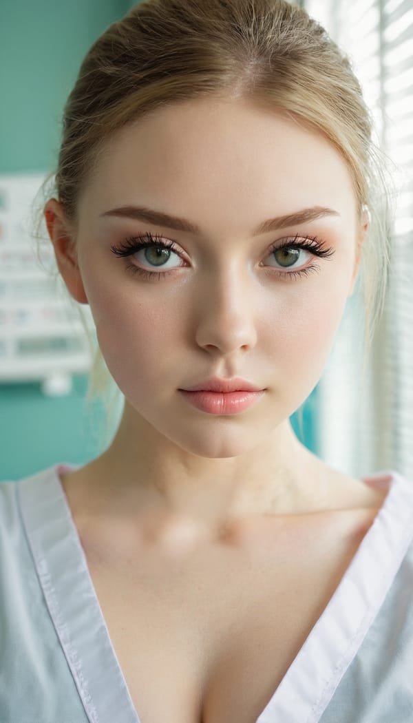 Tags: 21872187, SDXL
{"3": {"inputs": {"seed": 355186203386807, "steps": 32, "cfg": 7.42, "sampler_name": "dpmpp_2m", "scheduler": "karras", "denoise": 1.0, "model": ["27", 0], "positive": ["6", 0], "negative": ["7", 0], "latent_image": ["5", 0]}, "class_type": "KSampler"}, "4": {"inputs": {"ckpt_name": "juggernautxl.safetensors"}, "class_type": "CheckpointLoaderSimple"}, "5": {"inputs": {"width": 768, "height": 1344, "batch_size": 1}, "class_type": "EmptyLatentImage"}, "6": {"inputs": {"text": "21 year old girl, (irish:1.11), (eyelashes:1.03), (seductive pose:0.97), (cute:1.00), (sexy lips:1.09), (pale skin:0.95), (blush:1.00), (idol:1.08), (seductive facial expression:1.12), (temptress:1.01), (detailed face:1.06), (double eyelids:1.03), (beautiful eyes:0.97), (in a seductive pose:0.98), (large perky breasts:1.02), (cleavage:0.97), (thigh gap:1.13), (nurse in uniform:1.05) working in a hospital ward, (soft lighting:1.06), (film:1.00), (detailed skin:1.07), (natural looking skin:1.07), (textured skin:1.03), (RAW:1.06), (portra:1.07), (candid cinema:1.04), (skin fuzz:1.01)", "clip": ["27", 1]}, "class_type": "CLIPTextEncode"}, "7": {"inputs": {"text": "(distorted:1.06), (twisted:1.10), (low resolution:1.07), (worst quality:1.13), (watermark:1.14), (bad hands:1.10), (open mouth:1.07)", "clip": ["27", 1]}, "class_type": "CLIPTextEncode"}, "8": {"inputs": {"samples": ["3", 0], "vae": ["4", 2]}, "class_type": "VAEDecode"}, "25": {"inputs": {"lora_name": "nudify_xl.safetensors", "strength_model": 0.04, "strength_clip": 0.07, "model": ["4", 0], "clip": ["4", 1]}, "class_type": "LoraLoader"}, "26": {"inputs": {"lora_name": "shirtlift_SDXL_v2.safetensors", "strength_model": 0.13, "strength_clip": 0.16, "model": ["25", 0], "clip": ["25", 1]}, "class_type": "LoraLoader"}, "27": {"inputs": {"lora_name": "PerfectEyesXL.safetensors", "strength_model": 0.18, "strength_clip": 0.07, "model": ["26", 0], "clip": ["26", 1]}, "class_type": "LoraLoader"}, "30": {"inputs": {"model_name": "4x_NMKD-Superscale-SP_178000_G.pth"}, "class_type": "UpscaleModelLoader"}, "31": {"inputs": {"upscale_model": ["30", 0], "image": ["8", 0]}, "class_type": "ImageUpscaleWithModel"}, "32": {"inputs": {"upscale_method": "lanczos", "scale_by": 0.5, "image": ["31", 0]}, "class_type": "ImageScaleBy"}, "33": {"inputs": {"pixels": ["32", 0], "vae": ["4", 2]}, "class_type": "VAEEncode"}, "34": {"inputs": {"seed": 355186203386807, "steps": 32, "cfg": 7.42, "sampler_name": "dpmpp_2m", "scheduler": "karras", "denoise": 0.3, "model": ["27", 0], "positive": ["6", 0], "negative": ["7", 0], "latent_image": ["33", 0]}, "class_type": "KSampler"}, "36": {"inputs": {"samples": ["34", 0], "vae": ["4", 2]}, "class_type": "VAEDecode"}, "39": {"inputs": {"filename_prefix": "comfyapi-1726532908945", "images": ["36", 0]}, "class_type": "SaveImage"}}