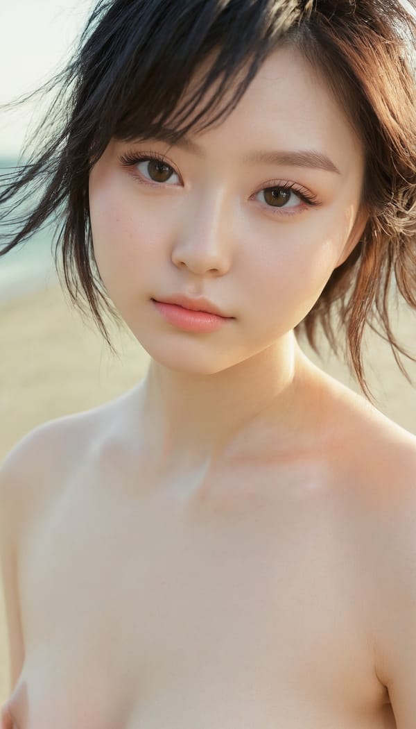 Tags: 21872187, SDXL
{"3": {"inputs": {"seed": 666958428429873, "steps": 32, "cfg": 6.54, "sampler_name": "dpmpp_2m", "scheduler": "karras", "denoise": 1.0, "model": ["27", 0], "positive": ["6", 0], "negative": ["7", 0], "latent_image": ["5", 0]}, "class_type": "KSampler"}, "4": {"inputs": {"ckpt_name": "juggernautxl.safetensors"}, "class_type": "CheckpointLoaderSimple"}, "5": {"inputs": {"width": 768, "height": 1344, "batch_size": 1}, "class_type": "EmptyLatentImage"}, "6": {"inputs": {"text": "18 year old girl, (irish:1.11), (taiwanese:1.03), (eyelashes:1.08), (temptress:0.99), (idol:1.03), (sexy lips:1.03), (slim:1.01), (pale skin:1.03), (seductive facial expression:1.05), (beautiful eyes:1.10), (detailed face:1.10), (double eyelids:1.04), (blush:1.10), (cute:1.02), (seductive pose:1.04), (perky ass:0.97), (exposed ass:1.06), (looking back:1.03), (sexy ass:1.07), (thigh gap:0.97), strolling (nude:1.00) at a beach, (soft lighting:1.06), (candid cinema:1.08), (RAW:1.09), (portra:1.03), (natural looking skin:1.00), (textured skin:1.03), (film:1.08), (detailed skin:1.07), (skin fuzz:1.07)", "clip": ["27", 1]}, "class_type": "CLIPTextEncode"}, "7": {"inputs": {"text": "(watermark:1.13), (open mouth:1.08), (worst quality:1.12), (twisted:1.11), (low resolution:1.10), (distorted:1.11), (bad hands:1.10)", "clip": ["27", 1]}, "class_type": "CLIPTextEncode"}, "8": {"inputs": {"samples": ["3", 0], "vae": ["4", 2]}, "class_type": "VAEDecode"}, "25": {"inputs": {"lora_name": "nudify_xl.safetensors", "strength_model": 0.15, "strength_clip": 0.25, "model": ["4", 0], "clip": ["4", 1]}, "class_type": "LoraLoader"}, "26": {"inputs": {"lora_name": "shirtlift_SDXL_v2.safetensors", "strength_model": 0.09, "strength_clip": 0.11, "model": ["25", 0], "clip": ["25", 1]}, "class_type": "LoraLoader"}, "27": {"inputs": {"lora_name": "PerfectEyesXL.safetensors", "strength_model": 0.04, "strength_clip": 0.01, "model": ["26", 0], "clip": ["26", 1]}, "class_type": "LoraLoader"}, "30": {"inputs": {"model_name": "4x_NMKD-Superscale-SP_178000_G.pth"}, "class_type": "UpscaleModelLoader"}, "31": {"inputs": {"upscale_model": ["30", 0], "image": ["8", 0]}, "class_type": "ImageUpscaleWithModel"}, "32": {"inputs": {"upscale_method": "lanczos", "scale_by": 0.5, "image": ["31", 0]}, "class_type": "ImageScaleBy"}, "33": {"inputs": {"pixels": ["32", 0], "vae": ["4", 2]}, "class_type": "VAEEncode"}, "34": {"inputs": {"seed": 666958428429873, "steps": 32, "cfg": 6.54, "sampler_name": "dpmpp_2m", "scheduler": "karras", "denoise": 0.3, "model": ["27", 0], "positive": ["6", 0], "negative": ["7", 0], "latent_image": ["33", 0]}, "class_type": "KSampler"}, "36": {"inputs": {"samples": ["34", 0], "vae": ["4", 2]}, "class_type": "VAEDecode"}, "39": {"inputs": {"filename_prefix": "comfyapi-1723677259918", "images": ["36", 0]}, "class_type": "SaveImage"}}