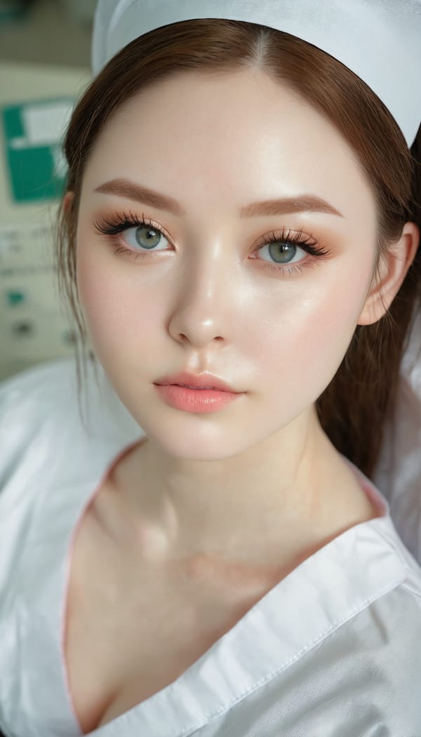 Tags: 21872187, SDXL
{"3": {"inputs": {"seed": 261318242077931, "steps": 32, "cfg": 6.46, "sampler_name": "dpmpp_2m", "scheduler": "karras", "denoise": 1.0, "model": ["27", 0], "positive": ["6", 0], "negative": ["7", 0], "latent_image": ["5", 0]}, "class_type": "KSampler"}, "4": {"inputs": {"ckpt_name": "juggernautxl.safetensors"}, "class_type": "CheckpointLoaderSimple"}, "5": {"inputs": {"width": 768, "height": 1344, "batch_size": 1}, "class_type": "EmptyLatentImage"}, "6": {"inputs": {"text": "25 year old girl, (eyelashes:1.08), (pale skin:1.13), (idol:1.02), (blush:1.01), (temptress:0.99), (seductive pose:0.96), (slim:1.12), (sexy lips:1.11), (cute:1.01), (beautiful eyes:0.99), (detailed face:1.11), (double eyelids:1.10), (in a seductive pose:1.10), (large perky breasts:1.10), (cleavage:1.03), (thigh gap:1.04), (nurse in uniform:1.01) working in a hospital ward, (textured skin:1.03), (candid cinema:1.02), (portra:1.07), (detailed skin:1.07), (soft lighting:1.01), (skin fuzz:1.01), (RAW:1.07), (film:1.08), (natural looking skin:1.00)", "clip": ["27", 1]}, "class_type": "CLIPTextEncode"}, "7": {"inputs": {"text": "(low resolution:1.10), (twisted:1.06), (distorted:1.13), (bad hands:1.13), (watermark:1.10), (worst quality:1.09), (open mouth:1.12)", "clip": ["27", 1]}, "class_type": "CLIPTextEncode"}, "8": {"inputs": {"samples": ["3", 0], "vae": ["4", 2]}, "class_type": "VAEDecode"}, "25": {"inputs": {"lora_name": "nudify_xl.safetensors", "strength_model": 0.2, "strength_clip": 0.05, "model": ["4", 0], "clip": ["4", 1]}, "class_type": "LoraLoader"}, "26": {"inputs": {"lora_name": "shirtlift_SDXL_v2.safetensors", "strength_model": 0.08, "strength_clip": 0.04, "model": ["25", 0], "clip": ["25", 1]}, "class_type": "LoraLoader"}, "27": {"inputs": {"lora_name": "PerfectEyesXL.safetensors", "strength_model": 0.13, "strength_clip": 0.11, "model": ["26", 0], "clip": ["26", 1]}, "class_type": "LoraLoader"}, "30": {"inputs": {"model_name": "4x_NMKD-Superscale-SP_178000_G.pth"}, "class_type": "UpscaleModelLoader"}, "31": {"inputs": {"upscale_model": ["30", 0], "image": ["8", 0]}, "class_type": "ImageUpscaleWithModel"}, "32": {"inputs": {"upscale_method": "lanczos", "scale_by": 0.5, "image": ["31", 0]}, "class_type": "ImageScaleBy"}, "33": {"inputs": {"pixels": ["32", 0], "vae": ["4", 2]}, "class_type": "VAEEncode"}, "34": {"inputs": {"seed": 261318242077931, "steps": 32, "cfg": 6.46, "sampler_name": "dpmpp_2m", "scheduler": "karras", "denoise": 0.3, "model": ["27", 0], "positive": ["6", 0], "negative": ["7", 0], "latent_image": ["33", 0]}, "class_type": "KSampler"}, "36": {"inputs": {"samples": ["34", 0], "vae": ["4", 2]}, "class_type": "VAEDecode"}, "39": {"inputs": {"filename_prefix": "comfyapi-1731356425441", "images": ["36", 0]}, "class_type": "SaveImage"}}