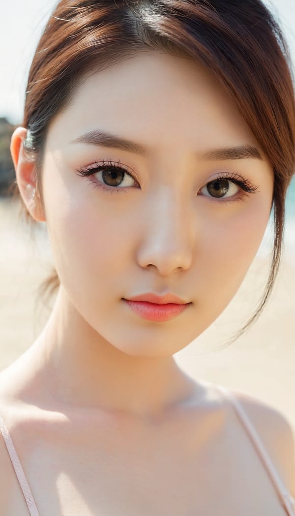 Tags: 21872187, SDXL
{"3": {"inputs": {"seed": 269144673633747, "steps": 32, "cfg": 7.19, "sampler_name": "dpmpp_2m", "scheduler": "karras", "denoise": 1.0, "model": ["27", 0], "positive": ["6", 0], "negative": ["7", 0], "latent_image": ["5", 0]}, "class_type": "KSampler"}, "4": {"inputs": {"ckpt_name": "juggernautXL_v8Rundiffusion.safetensors"}, "class_type": "CheckpointLoaderSimple"}, "5": {"inputs": {"width": 768, "height": 1344, "batch_size": 1}, "class_type": "EmptyLatentImage"}, "6": {"inputs": {"text": "25 year old girl, (korean:0.99), (irish:0.99), (eyelashes:1.14), (beautiful eyes:1.06), (double eyelids:1.09), (sexy lips:1.13), (detailed face:1.03), (seductive facial expression:1.10), (blush:1.09), (pale skin:1.01), (slim:1.04), (idol:1.13), (seductive pose:0.98), (temptress:0.97), (cute:0.97), (in a seductive pose:1.07), (large perky breasts:1.05), (cleavage:0.96), (thigh gap:1.04), strolling (nude:1.03) at a beach, (candid cinema:1.00), (natural looking skin:1.00), (RAW:1.02), (soft lighting:1.05), (detailed skin:1.07), (skin fuzz:1.05), (textured skin:1.00), (film:1.08), (portra:1.03)", "clip": ["27", 1]}, "class_type": "CLIPTextEncode"}, "7": {"inputs": {"text": "(watermark:1.06), (distorted:1.12), (bad hands:1.09), (low resolution:1.07), (open mouth:1.06), (worst quality:1.08), (twisted:1.09)", "clip": ["27", 1]}, "class_type": "CLIPTextEncode"}, "8": {"inputs": {"samples": ["3", 0], "vae": ["4", 2]}, "class_type": "VAEDecode"}, "25": {"inputs": {"lora_name": "nudify_xl.safetensors", "strength_model": 0.05, "strength_clip": 0.08, "model": ["4", 0], "clip": ["4", 1]}, "class_type": "LoraLoader"}, "26": {"inputs": {"lora_name": "shirtlift_SDXL_v2.safetensors", "strength_model": 0.05, "strength_clip": 0.19, "model": ["25", 0], "clip": ["25", 1]}, "class_type": "LoraLoader"}, "27": {"inputs": {"lora_name": "PerfectEyesXL.safetensors", "strength_model": 0.13, "strength_clip": 0.0, "model": ["26", 0], "clip": ["26", 1]}, "class_type": "LoraLoader"}, "30": {"inputs": {"model_name": "4x_NMKD-Superscale-SP_178000_G.pth"}, "class_type": "UpscaleModelLoader"}, "31": {"inputs": {"upscale_model": ["30", 0], "image": ["8", 0]}, "class_type": "ImageUpscaleWithModel"}, "32": {"inputs": {"upscale_method": "lanczos", "scale_by": 0.5, "image": ["31", 0]}, "class_type": "ImageScaleBy"}, "33": {"inputs": {"pixels": ["32", 0], "vae": ["4", 2]}, "class_type": "VAEEncode"}, "34": {"inputs": {"seed": 269144673633747, "steps": 32, "cfg": 7.19, "sampler_name": "dpmpp_2m", "scheduler": "karras", "denoise": 0.3, "model": ["27", 0], "positive": ["6", 0], "negative": ["7", 0], "latent_image": ["33", 0]}, "class_type": "KSampler"}, "36": {"inputs": {"samples": ["34", 0], "vae": ["4", 2]}, "class_type": "VAEDecode"}, "39": {"inputs": {"filename_prefix": "comfyapi-1707366096168", "images": ["36", 0]}, "class_type": "SaveImage"}}