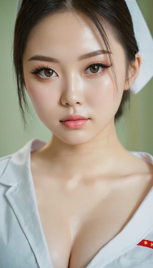 Tags: 21872187, SDXL
{"3": {"inputs": {"seed": 169747453259954, "steps": 32, "cfg": 6.15, "sampler_name": "dpmpp_2m", "scheduler": "karras", "denoise": 1.0, "model": ["27", 0], "positive": ["6", 0], "negative": ["7", 0], "latent_image": ["5", 0]}, "class_type": "KSampler"}, "4": {"inputs": {"ckpt_name": "juggernautxl.safetensors"}, "class_type": "CheckpointLoaderSimple"}, "5": {"inputs": {"width": 768, "height": 1344, "batch_size": 1}, "class_type": "EmptyLatentImage"}, "6": {"inputs": {"text": "26 year old girl, (chinese:1.07), (ukrainian:1.04), (beautiful eyes:0.96), (detailed face:1.06), (pale skin:1.10), (seductive pose:1.10), (idol:1.00), (blush:1.03), (eyelashes:0.99), (sexy lips:1.08), (cute:1.13), (temptress:1.03), (double eyelids:1.05), (seductive facial expression:1.07), (slim:0.95), (on all fours:1.08), (spreading ass cheeks:1.10), (from behind:1.10), (backboob:1.11), (nurse in uniform:1.00) working in a hospital ward, (skin fuzz:1.08), (candid cinema:1.09), (textured skin:1.06), (portra:1.03), (RAW:1.08), (film:1.05), (natural looking skin:1.08), (soft lighting:1.07), (detailed skin:1.02)", "clip": ["27", 1]}, "class_type": "CLIPTextEncode"}, "7": {"inputs": {"text": "(worst quality:1.09), (low resolution:1.14), (open mouth:1.08), (watermark:1.05), (twisted:1.10), (distorted:1.10), (bad hands:1.11)", "clip": ["27", 1]}, "class_type": "CLIPTextEncode"}, "8": {"inputs": {"samples": ["3", 0], "vae": ["4", 2]}, "class_type": "VAEDecode"}, "25": {"inputs": {"lora_name": "nudify_xl.safetensors", "strength_model": 0.33, "strength_clip": 0.02, "model": ["4", 0], "clip": ["4", 1]}, "class_type": "LoraLoader"}, "26": {"inputs": {"lora_name": "shirtlift_SDXL_v2.safetensors", "strength_model": 0.12, "strength_clip": 0.07, "model": ["25", 0], "clip": ["25", 1]}, "class_type": "LoraLoader"}, "27": {"inputs": {"lora_name": "PerfectEyesXL.safetensors", "strength_model": 0.04, "strength_clip": 0.07, "model": ["26", 0], "clip": ["26", 1]}, "class_type": "LoraLoader"}, "30": {"inputs": {"model_name": "4x_NMKD-Superscale-SP_178000_G.pth"}, "class_type": "UpscaleModelLoader"}, "31": {"inputs": {"upscale_model": ["30", 0], "image": ["8", 0]}, "class_type": "ImageUpscaleWithModel"}, "32": {"inputs": {"upscale_method": "lanczos", "scale_by": 0.5, "image": ["31", 0]}, "class_type": "ImageScaleBy"}, "33": {"inputs": {"pixels": ["32", 0], "vae": ["4", 2]}, "class_type": "VAEEncode"}, "34": {"inputs": {"seed": 169747453259954, "steps": 32, "cfg": 6.15, "sampler_name": "dpmpp_2m", "scheduler": "karras", "denoise": 0.3, "model": ["27", 0], "positive": ["6", 0], "negative": ["7", 0], "latent_image": ["33", 0]}, "class_type": "KSampler"}, "36": {"inputs": {"samples": ["34", 0], "vae": ["4", 2]}, "class_type": "VAEDecode"}, "39": {"inputs": {"filename_prefix": "comfyapi-1733775456253", "images": ["36", 0]}, "class_type": "SaveImage"}}