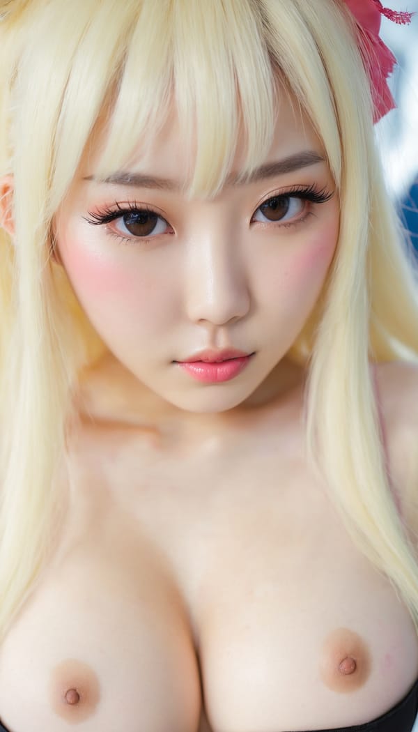 Tags: 21872187, SDXL
{"3": {"inputs": {"seed": 189648111985555, "steps": 64, "cfg": 5.64, "sampler_name": "dpmpp_2m", "scheduler": "karras", "denoise": 1.0, "model": ["27", 0], "positive": ["6", 0], "negative": ["7", 0], "latent_image": ["5", 0]}, "class_type": "KSampler"}, "4": {"inputs": {"ckpt_name": "juggernautxl.safetensors"}, "class_type": "CheckpointLoaderSimple"}, "5": {"inputs": {"width": 768, "height": 1344, "batch_size": 1}, "class_type": "EmptyLatentImage"}, "6": {"inputs": {"text": "24 year old girl, (korean:1.14), (taiwanese:1.06), (sexy lips:1.03), (eyelashes:0.97), (pale skin:1.07), (cute:1.14), (double eyelids:1.00), (temptress:0.97), (detailed face:1.02), (beautiful eyes:0.99), (blush:1.06), (seductive facial expression:1.02), (seductive pose:1.10), (in a seductive pose:1.05), (large perky breasts:0.98), (cleavage:1.10), (thigh gap:0.98), (in a cosplay:0.98) at comiket posing for camera, (film:1.02), (candid cinema:1.03), (natural looking skin:1.08), (portra:1.07), (RAW:1.06), (detailed skin:1.08), (soft lighting:1.03), (textured skin:1.01), (skin fuzz:1.03)", "clip": ["27", 1]}, "class_type": "CLIPTextEncode"}, "7": {"inputs": {"text": "(low resolution:1.13), (bad hands:1.13), (twisted:1.09), (open mouth:1.05), (worst quality:1.13), (distorted:1.09), (watermark:1.14)", "clip": ["27", 1]}, "class_type": "CLIPTextEncode"}, "8": {"inputs": {"samples": ["3", 0], "vae": ["4", 2]}, "class_type": "VAEDecode"}, "25": {"inputs": {"lora_name": "nudify_xl.safetensors", "strength_model": 0.03, "strength_clip": 0.16, "model": ["4", 0], "clip": ["4", 1]}, "class_type": "LoraLoader"}, "26": {"inputs": {"lora_name": "shirtlift_SDXL_v2.safetensors", "strength_model": 0.02, "strength_clip": 0.12, "model": ["25", 0], "clip": ["25", 1]}, "class_type": "LoraLoader"}, "27": {"inputs": {"lora_name": "PerfectEyesXL.safetensors", "strength_model": 0.17, "strength_clip": 0.02, "model": ["26", 0], "clip": ["26", 1]}, "class_type": "LoraLoader"}, "30": {"inputs": {"model_name": "4x_NMKD-Superscale-SP_178000_G.pth"}, "class_type": "UpscaleModelLoader"}, "31": {"inputs": {"upscale_model": ["30", 0], "image": ["8", 0]}, "class_type": "ImageUpscaleWithModel"}, "32": {"inputs": {"upscale_method": "lanczos", "scale_by": 0.5, "image": ["31", 0]}, "class_type": "ImageScaleBy"}, "33": {"inputs": {"pixels": ["32", 0], "vae": ["4", 2]}, "class_type": "VAEEncode"}, "34": {"inputs": {"seed": 189648111985555, "steps": 64, "cfg": 5.64, "sampler_name": "dpmpp_2m", "scheduler": "karras", "denoise": 0.3, "model": ["27", 0], "positive": ["6", 0], "negative": ["7", 0], "latent_image": ["33", 0]}, "class_type": "KSampler"}, "36": {"inputs": {"samples": ["34", 0], "vae": ["4", 2]}, "class_type": "VAEDecode"}, "39": {"inputs": {"filename_prefix": "comfyapi-1714080104052", "images": ["36", 0]}, "class_type": "SaveImage"}}