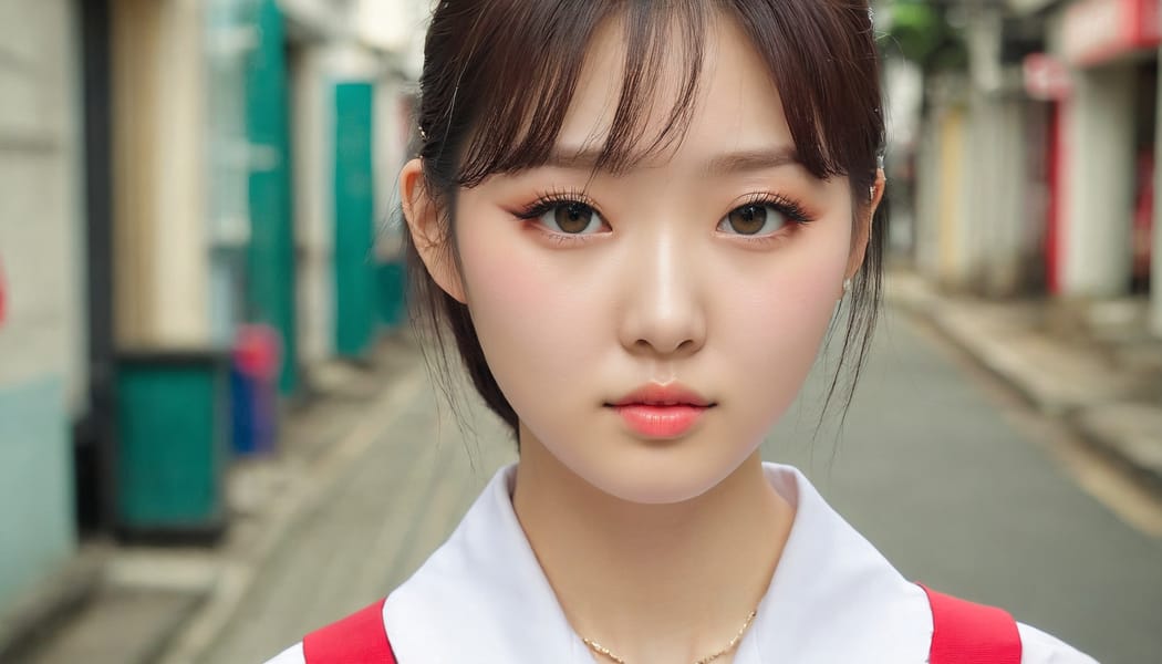 Tags: 21872187, SDXL
{"3": {"inputs": {"seed": 982343522538547, "steps": 32, "cfg": 6.74, "sampler_name": "dpmpp_2m", "scheduler": "karras", "denoise": 1.0, "model": ["27", 0], "positive": ["6", 0], "negative": ["7", 0], "latent_image": ["5", 0]}, "class_type": "KSampler"}, "4": {"inputs": {"ckpt_name": "juggernautxl.safetensors"}, "class_type": "CheckpointLoaderSimple"}, "5": {"inputs": {"width": 1344, "height": 768, "batch_size": 1}, "class_type": "EmptyLatentImage"}, "6": {"inputs": {"text": "19 year old girl, (korean:1.12), (taiwanese:1.12), (russian:0.95), (slim:1.02), (blush:1.09), (double eyelids:1.03), (cute:1.03), (sexy lips:0.99), (detailed face:0.97), (pale skin:0.97), (beautiful eyes:0.97), (seductive facial expression:1.10), (temptress:1.07), (seductive pose:1.05), (idol:1.12), (eyelashes:1.07), (in a seductive pose:1.10), (large perky breasts:1.07), (cleavage:1.07), (thigh gap:1.13), (school uniform:1.10), choker, busy street, (RAW:1.02), (natural looking skin:1.07), (portra:1.02), (skin fuzz:1.05), (soft lighting:1.04), (candid cinema:1.03), (detailed skin:1.00), (textured skin:1.03), (film:1.05)", "clip": ["27", 1]}, "class_type": "CLIPTextEncode"}, "7": {"inputs": {"text": "(watermark:1.13), (worst quality:1.12), (twisted:1.05), (low resolution:1.06), (open mouth:1.10), (distorted:1.06), (bad hands:1.12)", "clip": ["27", 1]}, "class_type": "CLIPTextEncode"}, "8": {"inputs": {"samples": ["3", 0], "vae": ["4", 2]}, "class_type": "VAEDecode"}, "25": {"inputs": {"lora_name": "nudify_xl.safetensors", "strength_model": 0.3, "strength_clip": 0.37, "model": ["4", 0], "clip": ["4", 1]}, "class_type": "LoraLoader"}, "26": {"inputs": {"lora_name": "shirtlift_SDXL_v2.safetensors", "strength_model": 0.06, "strength_clip": 0.07, "model": ["25", 0], "clip": ["25", 1]}, "class_type": "LoraLoader"}, "27": {"inputs": {"lora_name": "PerfectEyesXL.safetensors", "strength_model": 0.12, "strength_clip": 0.03, "model": ["26", 0], "clip": ["26", 1]}, "class_type": "LoraLoader"}, "30": {"inputs": {"model_name": "4x_NMKD-Superscale-SP_178000_G.pth"}, "class_type": "UpscaleModelLoader"}, "31": {"inputs": {"upscale_model": ["30", 0], "image": ["8", 0]}, "class_type": "ImageUpscaleWithModel"}, "32": {"inputs": {"upscale_method": "lanczos", "scale_by": 0.5, "image": ["31", 0]}, "class_type": "ImageScaleBy"}, "33": {"inputs": {"pixels": ["32", 0], "vae": ["4", 2]}, "class_type": "VAEEncode"}, "34": {"inputs": {"seed": 982343522538547, "steps": 32, "cfg": 6.74, "sampler_name": "dpmpp_2m", "scheduler": "karras", "denoise": 0.3, "model": ["27", 0], "positive": ["6", 0], "negative": ["7", 0], "latent_image": ["33", 0]}, "class_type": "KSampler"}, "36": {"inputs": {"samples": ["34", 0], "vae": ["4", 2]}, "class_type": "VAEDecode"}, "39": {"inputs": {"filename_prefix": "comfyapi-1714404348630", "images": ["36", 0]}, "class_type": "SaveImage"}}