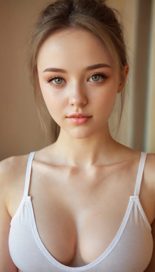 Tags: 21872187, SDXL
{"3": {"inputs": {"seed": 640089153780242, "steps": 32, "cfg": 5.0, "sampler_name": "dpmpp_2m", "scheduler": "karras", "denoise": 1.0, "model": ["27", 0], "positive": ["6", 0], "negative": ["7", 0], "latent_image": ["5", 0]}, "class_type": "KSampler"}, "4": {"inputs": {"ckpt_name": "juggernautxl.safetensors"}, "class_type": "CheckpointLoaderSimple"}, "5": {"inputs": {"width": 768, "height": 1344, "batch_size": 1}, "class_type": "EmptyLatentImage"}, "6": {"inputs": {"text": "25 year old girl, (ukrainian:1.11), (cute:1.03), (beautiful eyes:1.04), (slim:0.98), (double eyelids:0.98), (idol:0.98), (blush:1.05), (detailed face:1.12), (seductive facial expression:1.04), (pale skin:1.07), (sexy lips:0.99), (temptress:1.12), (seductive pose:1.02), (eyelashes:1.06), (in a seductive pose:1.04), (large perky breasts:1.08), (cleavage:1.05), (thigh gap:1.12), (white tanktop:1.09), busy street, (skin fuzz:1.04), (candid cinema:1.08), (portra:1.01), (soft lighting:1.07), (film:1.07), (natural looking skin:1.05), (detailed skin:1.05), (textured skin:1.07), (RAW:1.05)", "clip": ["27", 1]}, "class_type": "CLIPTextEncode"}, "7": {"inputs": {"text": "(worst quality:1.07), (bad hands:1.09), (twisted:1.11), (open mouth:1.14), (low resolution:1.05), (distorted:1.05), (watermark:1.09)", "clip": ["27", 1]}, "class_type": "CLIPTextEncode"}, "8": {"inputs": {"samples": ["3", 0], "vae": ["4", 2]}, "class_type": "VAEDecode"}, "25": {"inputs": {"lora_name": "nudify_xl.safetensors", "strength_model": 0.27, "strength_clip": 0.29, "model": ["4", 0], "clip": ["4", 1]}, "class_type": "LoraLoader"}, "26": {"inputs": {"lora_name": "shirtlift_SDXL_v2.safetensors", "strength_model": 0.15, "strength_clip": 0.14, "model": ["25", 0], "clip": ["25", 1]}, "class_type": "LoraLoader"}, "27": {"inputs": {"lora_name": "PerfectEyesXL.safetensors", "strength_model": 0.04, "strength_clip": 0.11, "model": ["26", 0], "clip": ["26", 1]}, "class_type": "LoraLoader"}, "30": {"inputs": {"model_name": "4x_NMKD-Superscale-SP_178000_G.pth"}, "class_type": "UpscaleModelLoader"}, "31": {"inputs": {"upscale_model": ["30", 0], "image": ["8", 0]}, "class_type": "ImageUpscaleWithModel"}, "32": {"inputs": {"upscale_method": "lanczos", "scale_by": 0.5, "image": ["31", 0]}, "class_type": "ImageScaleBy"}, "33": {"inputs": {"pixels": ["32", 0], "vae": ["4", 2]}, "class_type": "VAEEncode"}, "34": {"inputs": {"seed": 640089153780242, "steps": 32, "cfg": 5.0, "sampler_name": "dpmpp_2m", "scheduler": "karras", "denoise": 0.3, "model": ["27", 0], "positive": ["6", 0], "negative": ["7", 0], "latent_image": ["33", 0]}, "class_type": "KSampler"}, "36": {"inputs": {"samples": ["34", 0], "vae": ["4", 2]}, "class_type": "VAEDecode"}, "39": {"inputs": {"filename_prefix": "comfyapi-1735630182053", "images": ["36", 0]}, "class_type": "SaveImage"}}