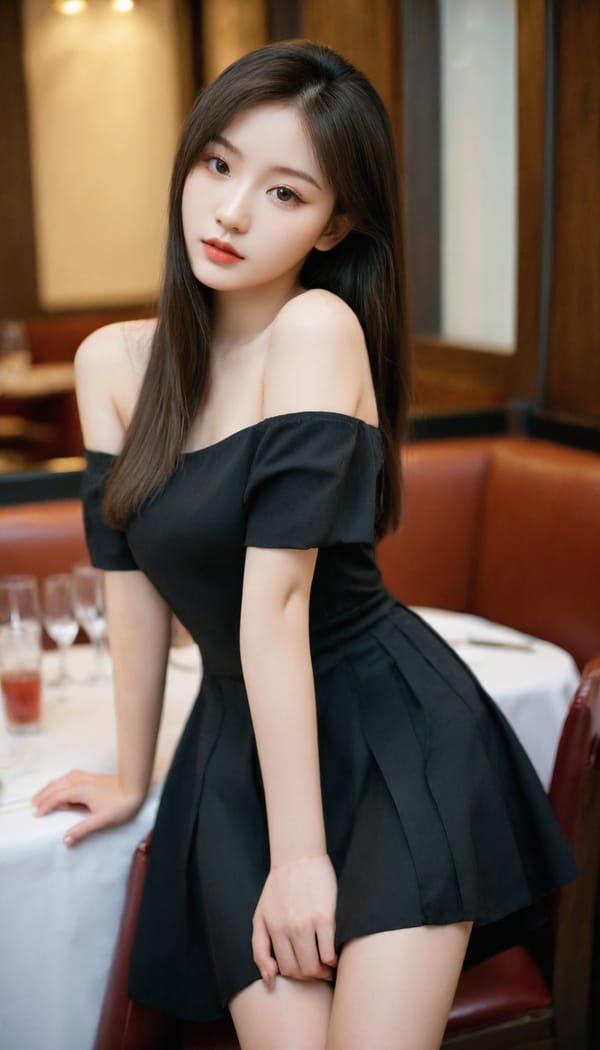 Tags: 21872187, SDXL
{"3": {"inputs": {"seed": 717963225382826, "steps": 32, "cfg": 5.71, "sampler_name": "dpmpp_2m", "scheduler": "karras", "denoise": 1.0, "model": ["27", 0], "positive": ["6", 0], "negative": ["7", 0], "latent_image": ["5", 0]}, "class_type": "KSampler"}, "4": {"inputs": {"ckpt_name": "leosamsHelloworldSDXL_helloworldSDXL32DPO.safetensors"}, "class_type": "CheckpointLoaderSimple"}, "5": {"inputs": {"width": 768, "height": 1344, "batch_size": 1}, "class_type": "EmptyLatentImage"}, "6": {"inputs": {"text": "18 year old girl, (korean:1.04), (ukrainian:1.12), (russian:1.07), (cute:1.11), (sexy lips:1.02), (seductive facial expression:1.03), (temptress:0.96), (idol:0.96), (beautiful eyes:1.12), (detailed face:1.13), (pale skin:0.95), (slim:0.99), (double eyelids:1.05), (seductive pose:1.01), (eyelashes:1.12), (perky ass:0.97), (exposed ass:0.95), (looking back:1.08), (sexy ass:1.10), (thigh gap:1.09), (wearing a little black dress:1.01) at a fine dining restaurant, (film:1.04), (textured skin:1.06), (detailed skin:1.02), (skin fuzz:1.04), (RAW:1.09), (natural looking skin:1.04), (portra:1.00), (candid cinema:1.02), (soft lighting:1.08)", "clip": ["27", 1]}, "class_type": "CLIPTextEncode"}, "7": {"inputs": {"text": "(distorted:1.13), (watermark:1.07), (low resolution:1.10), (twisted:1.12), (open mouth:1.10), (bad hands:1.08), (worst quality:1.08)", "clip": ["27", 1]}, "class_type": "CLIPTextEncode"}, "8": {"inputs": {"samples": ["3", 0], "vae": ["4", 2]}, "class_type": "VAEDecode"}, "25": {"inputs": {"lora_name": "nudify_xl.safetensors", "strength_model": 0.26, "strength_clip": 0.15, "model": ["4", 0], "clip": ["4", 1]}, "class_type": "LoraLoader"}, "26": {"inputs": {"lora_name": "shirtlift_SDXL_v2.safetensors", "strength_model": 0.02, "strength_clip": 0.07, "model": ["25", 0], "clip": ["25", 1]}, "class_type": "LoraLoader"}, "27": {"inputs": {"lora_name": "PerfectEyesXL.safetensors", "strength_model": 0.12, "strength_clip": 0.1, "model": ["26", 0], "clip": ["26", 1]}, "class_type": "LoraLoader"}, "30": {"inputs": {"model_name": "4x_NMKD-Superscale-SP_178000_G.pth"}, "class_type": "UpscaleModelLoader"}, "31": {"inputs": {"upscale_model": ["30", 0], "image": ["8", 0]}, "class_type": "ImageUpscaleWithModel"}, "32": {"inputs": {"upscale_method": "lanczos", "scale_by": 0.5, "image": ["31", 0]}, "class_type": "ImageScaleBy"}, "33": {"inputs": {"pixels": ["32", 0], "vae": ["4", 2]}, "class_type": "VAEEncode"}, "34": {"inputs": {"seed": 717963225382826, "steps": 32, "cfg": 5.71, "sampler_name": "dpmpp_2m", "scheduler": "karras", "denoise": 0.3, "model": ["27", 0], "positive": ["6", 0], "negative": ["7", 0], "latent_image": ["33", 0]}, "class_type": "KSampler"}, "36": {"inputs": {"samples": ["34", 0], "vae": ["4", 2]}, "class_type": "VAEDecode"}, "39": {"inputs": {"filename_prefix": "comfyapi-1708127882350", "images": ["36", 0]}, "class_type": "SaveImage"}}