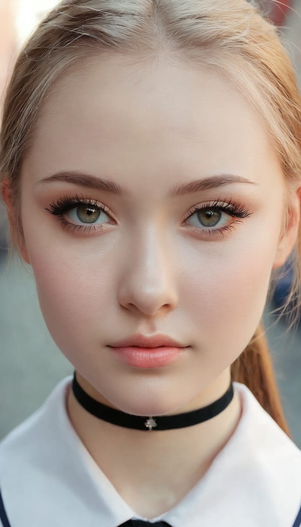 Tags: 21872187, SDXL
{"3": {"inputs": {"seed": 746055840757487, "steps": 32, "cfg": 5.05, "sampler_name": "dpmpp_2m", "scheduler": "karras", "denoise": 1.0, "model": ["27", 0], "positive": ["6", 0], "negative": ["7", 0], "latent_image": ["5", 0]}, "class_type": "KSampler"}, "4": {"inputs": {"ckpt_name": "juggernautxl.safetensors"}, "class_type": "CheckpointLoaderSimple"}, "5": {"inputs": {"width": 768, "height": 1344, "batch_size": 1}, "class_type": "EmptyLatentImage"}, "6": {"inputs": {"text": "24 year old girl, (russian:1.11), (seductive facial expression:0.97), (sexy lips:1.04), (idol:0.99), (slim:0.99), (cute:0.98), (blush:1.12), (detailed face:1.10), (seductive pose:1.03), (pale skin:1.10), (eyelashes:1.07), (beautiful eyes:0.96), (double eyelids:0.98), (temptress:1.12), (in a seductive pose:0.97), (large perky breasts:1.13), (cleavage:0.97), (thigh gap:1.11), (school uniform:1.13), choker, busy street, (skin fuzz:1.01), (portra:1.00), (film:1.06), (soft lighting:1.09), (textured skin:1.00), (RAW:1.01), (natural looking skin:1.06), (candid cinema:1.06), (detailed skin:1.08)", "clip": ["27", 1]}, "class_type": "CLIPTextEncode"}, "7": {"inputs": {"text": "(distorted:1.08), (bad hands:1.08), (low resolution:1.13), (twisted:1.07), (open mouth:1.09), (watermark:1.06), (worst quality:1.12)", "clip": ["27", 1]}, "class_type": "CLIPTextEncode"}, "8": {"inputs": {"samples": ["3", 0], "vae": ["4", 2]}, "class_type": "VAEDecode"}, "25": {"inputs": {"lora_name": "nudify_xl.safetensors", "strength_model": 0.16, "strength_clip": 0.09, "model": ["4", 0], "clip": ["4", 1]}, "class_type": "LoraLoader"}, "26": {"inputs": {"lora_name": "shirtlift_SDXL_v2.safetensors", "strength_model": 0.02, "strength_clip": 0.16, "model": ["25", 0], "clip": ["25", 1]}, "class_type": "LoraLoader"}, "27": {"inputs": {"lora_name": "PerfectEyesXL.safetensors", "strength_model": 0.0, "strength_clip": 0.01, "model": ["26", 0], "clip": ["26", 1]}, "class_type": "LoraLoader"}, "30": {"inputs": {"model_name": "4x_NMKD-Superscale-SP_178000_G.pth"}, "class_type": "UpscaleModelLoader"}, "31": {"inputs": {"upscale_model": ["30", 0], "image": ["8", 0]}, "class_type": "ImageUpscaleWithModel"}, "32": {"inputs": {"upscale_method": "lanczos", "scale_by": 0.5, "image": ["31", 0]}, "class_type": "ImageScaleBy"}, "33": {"inputs": {"pixels": ["32", 0], "vae": ["4", 2]}, "class_type": "VAEEncode"}, "34": {"inputs": {"seed": 746055840757487, "steps": 32, "cfg": 5.05, "sampler_name": "dpmpp_2m", "scheduler": "karras", "denoise": 0.3, "model": ["27", 0], "positive": ["6", 0], "negative": ["7", 0], "latent_image": ["33", 0]}, "class_type": "KSampler"}, "36": {"inputs": {"samples": ["34", 0], "vae": ["4", 2]}, "class_type": "VAEDecode"}, "39": {"inputs": {"filename_prefix": "comfyapi-1732456988385", "images": ["36", 0]}, "class_type": "SaveImage"}}