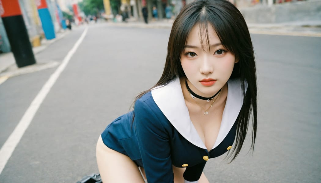 Tags: 21872187, SDXL
{"3": {"inputs": {"seed": 617344531229985, "steps": 64, "cfg": 5.72, "sampler_name": "dpmpp_2m", "scheduler": "karras", "denoise": 1.0, "model": ["27", 0], "positive": ["6", 0], "negative": ["7", 0], "latent_image": ["5", 0]}, "class_type": "KSampler"}, "4": {"inputs": {"ckpt_name": "helloworldxl.safetensors"}, "class_type": "CheckpointLoaderSimple"}, "5": {"inputs": {"width": 1344, "height": 768, "batch_size": 1}, "class_type": "EmptyLatentImage"}, "6": {"inputs": {"text": "28 year old girl, (chinese:1.13), (korean:1.05), (russian:0.95), (slim:0.98), (idol:1.06), (detailed face:1.03), (seductive pose:1.02), (seductive facial expression:1.01), (sexy lips:0.99), (temptress:0.97), (eyelashes:1.02), (blush:0.96), (double eyelids:1.10), (cute:1.06), (pale skin:1.08), (beautiful eyes:1.14), (in a seductive pose:0.99), (large perky breasts:1.02), (cleavage:1.04), (thigh gap:1.13), (school uniform:0.96), choker, busy street, (film:1.02), (candid cinema:1.00), (detailed skin:1.08), (RAW:1.04), (skin fuzz:1.09), (soft lighting:1.02), (textured skin:1.00), (portra:1.08), (natural looking skin:1.00)", "clip": ["27", 1]}, "class_type": "CLIPTextEncode"}, "7": {"inputs": {"text": "(worst quality:1.06), (watermark:1.05), (twisted:1.14), (low resolution:1.10), (bad hands:1.10), (distorted:1.12), (open mouth:1.12)", "clip": ["27", 1]}, "class_type": "CLIPTextEncode"}, "8": {"inputs": {"samples": ["3", 0], "vae": ["4", 2]}, "class_type": "VAEDecode"}, "25": {"inputs": {"lora_name": "nudify_xl.safetensors", "strength_model": 0.13, "strength_clip": 0.08, "model": ["4", 0], "clip": ["4", 1]}, "class_type": "LoraLoader"}, "26": {"inputs": {"lora_name": "shirtlift_SDXL_v2.safetensors", "strength_model": 0.19, "strength_clip": 0.18, "model": ["25", 0], "clip": ["25", 1]}, "class_type": "LoraLoader"}, "27": {"inputs": {"lora_name": "PerfectEyesXL.safetensors", "strength_model": 0.05, "strength_clip": 0.11, "model": ["26", 0], "clip": ["26", 1]}, "class_type": "LoraLoader"}, "30": {"inputs": {"model_name": "4x_NMKD-Superscale-SP_178000_G.pth"}, "class_type": "UpscaleModelLoader"}, "31": {"inputs": {"upscale_model": ["30", 0], "image": ["8", 0]}, "class_type": "ImageUpscaleWithModel"}, "32": {"inputs": {"upscale_method": "lanczos", "scale_by": 0.5, "image": ["31", 0]}, "class_type": "ImageScaleBy"}, "33": {"inputs": {"pixels": ["32", 0], "vae": ["4", 2]}, "class_type": "VAEEncode"}, "34": {"inputs": {"seed": 617344531229985, "steps": 64, "cfg": 5.72, "sampler_name": "dpmpp_2m", "scheduler": "karras", "denoise": 0.3, "model": ["27", 0], "positive": ["6", 0], "negative": ["7", 0], "latent_image": ["33", 0]}, "class_type": "KSampler"}, "36": {"inputs": {"samples": ["34", 0], "vae": ["4", 2]}, "class_type": "VAEDecode"}, "39": {"inputs": {"filename_prefix": "comfyapi-1727012726327", "images": ["36", 0]}, "class_type": "SaveImage"}}