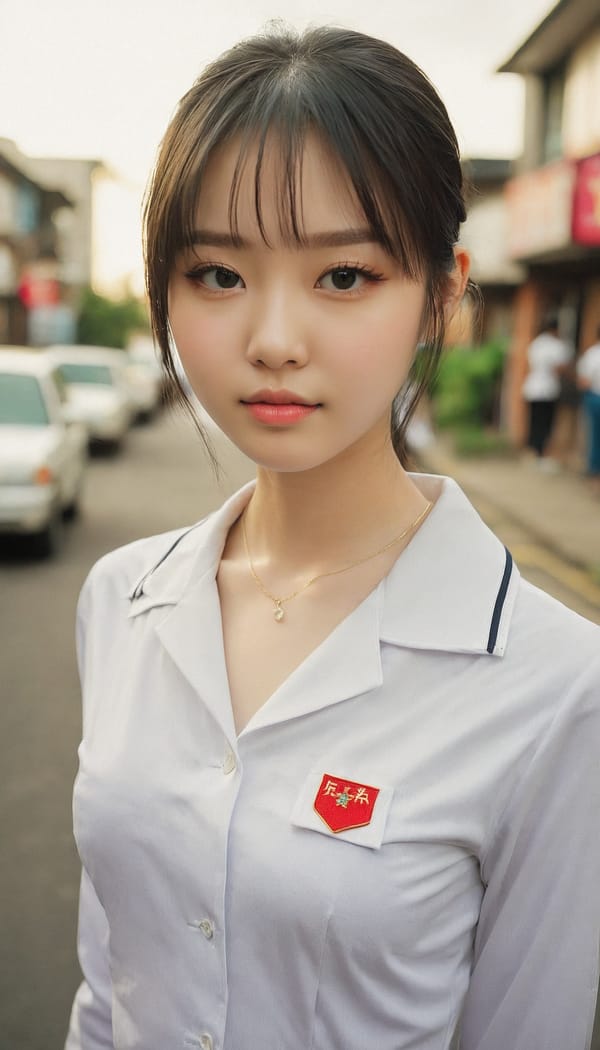 Tags: 21872187, SDXL
{"3": {"inputs": {"seed": 334981779980102, "steps": 32, "cfg": 5.28, "sampler_name": "dpmpp_2m", "scheduler": "karras", "denoise": 1.0, "model": ["27", 0], "positive": ["6", 0], "negative": ["7", 0], "latent_image": ["5", 0]}, "class_type": "KSampler"}, "4": {"inputs": {"ckpt_name": "juggernautxl.safetensors"}, "class_type": "CheckpointLoaderSimple"}, "5": {"inputs": {"width": 768, "height": 1344, "batch_size": 1}, "class_type": "EmptyLatentImage"}, "6": {"inputs": {"text": "22 year old girl, (cute:0.96), (double eyelids:1.01), (seductive pose:1.06), (detailed face:1.04), (eyelashes:1.06), (idol:0.98), (slim:1.05), (pale skin:1.05), (seductive facial expression:1.10), (sexy lips:0.96), (beautiful eyes:1.05), (on all fours:1.11), (spreading ass cheeks:1.00), (from behind:1.07), (backboob:0.96), (school uniform:1.13), choker, busy street, (film:1.02), (portra:1.07), (RAW:1.04), (detailed skin:1.02), (skin fuzz:1.07), (textured skin:1.06), (soft lighting:1.00), (natural looking skin:1.09), (candid cinema:1.08)", "clip": ["27", 1]}, "class_type": "CLIPTextEncode"}, "7": {"inputs": {"text": "(watermark:1.14), (distorted:1.08), (open mouth:1.10), (twisted:1.05), (worst quality:1.13), (bad hands:1.13), (low resolution:1.13)", "clip": ["27", 1]}, "class_type": "CLIPTextEncode"}, "8": {"inputs": {"samples": ["3", 0], "vae": ["4", 2]}, "class_type": "VAEDecode"}, "25": {"inputs": {"lora_name": "nudify_xl.safetensors", "strength_model": 0.25, "strength_clip": 0.28, "model": ["4", 0], "clip": ["4", 1]}, "class_type": "LoraLoader"}, "26": {"inputs": {"lora_name": "shirtlift_SDXL_v2.safetensors", "strength_model": 0.1, "strength_clip": 0.01, "model": ["25", 0], "clip": ["25", 1]}, "class_type": "LoraLoader"}, "27": {"inputs": {"lora_name": "PerfectEyesXL.safetensors", "strength_model": 0.11, "strength_clip": 0.18, "model": ["26", 0], "clip": ["26", 1]}, "class_type": "LoraLoader"}, "30": {"inputs": {"model_name": "4x_NMKD-Superscale-SP_178000_G.pth"}, "class_type": "UpscaleModelLoader"}, "31": {"inputs": {"upscale_model": ["30", 0], "image": ["8", 0]}, "class_type": "ImageUpscaleWithModel"}, "32": {"inputs": {"upscale_method": "lanczos", "scale_by": 0.5, "image": ["31", 0]}, "class_type": "ImageScaleBy"}, "33": {"inputs": {"pixels": ["32", 0], "vae": ["4", 2]}, "class_type": "VAEEncode"}, "34": {"inputs": {"seed": 334981779980102, "steps": 32, "cfg": 5.28, "sampler_name": "dpmpp_2m", "scheduler": "karras", "denoise": 0.3, "model": ["27", 0], "positive": ["6", 0], "negative": ["7", 0], "latent_image": ["33", 0]}, "class_type": "KSampler"}, "36": {"inputs": {"samples": ["34", 0], "vae": ["4", 2]}, "class_type": "VAEDecode"}, "39": {"inputs": {"filename_prefix": "comfyapi-1731630319174", "images": ["36", 0]}, "class_type": "SaveImage"}}