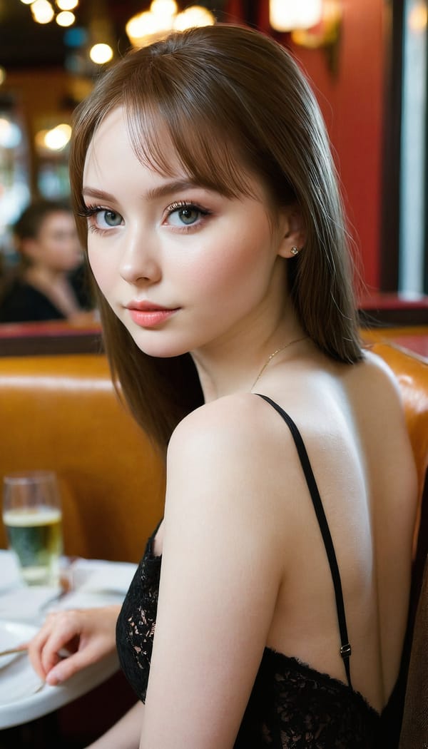 Tags: 21872187, SDXL
{"3": {"inputs": {"seed": 515999465994473, "steps": 64, "cfg": 7.81, "sampler_name": "dpmpp_2m", "scheduler": "karras", "denoise": 1.0, "model": ["27", 0], "positive": ["6", 0], "negative": ["7", 0], "latent_image": ["5", 0]}, "class_type": "KSampler"}, "4": {"inputs": {"ckpt_name": "juggernautxl.safetensors"}, "class_type": "CheckpointLoaderSimple"}, "5": {"inputs": {"width": 768, "height": 1344, "batch_size": 1}, "class_type": "EmptyLatentImage"}, "6": {"inputs": {"text": "24 year old girl, (russian:1.13), (blush:1.02), (beautiful eyes:0.98), (slim:1.11), (idol:1.03), (double eyelids:1.00), (cute:1.08), (temptress:1.11), (pale skin:0.99), (eyelashes:1.10), (seductive pose:1.14), (sexy lips:1.12), (detailed face:1.01), (perky ass:1.08), (exposed ass:0.99), (looking back:1.03), (sexy ass:1.10), (thigh gap:1.04), (wearing a little black dress:0.99) at a fine dining restaurant, (candid cinema:1.01), (natural looking skin:1.07), (film:1.06), (skin fuzz:1.00), (textured skin:1.05), (portra:1.06), (soft lighting:1.03), (detailed skin:1.01), (RAW:1.09)", "clip": ["27", 1]}, "class_type": "CLIPTextEncode"}, "7": {"inputs": {"text": "(open mouth:1.11), (bad hands:1.10), (low resolution:1.14), (worst quality:1.14), (watermark:1.09), (twisted:1.11), (distorted:1.12)", "clip": ["27", 1]}, "class_type": "CLIPTextEncode"}, "8": {"inputs": {"samples": ["3", 0], "vae": ["4", 2]}, "class_type": "VAEDecode"}, "25": {"inputs": {"lora_name": "nudify_xl.safetensors", "strength_model": 0.39, "strength_clip": 0.06, "model": ["4", 0], "clip": ["4", 1]}, "class_type": "LoraLoader"}, "26": {"inputs": {"lora_name": "shirtlift_SDXL_v2.safetensors", "strength_model": 0.09, "strength_clip": 0.02, "model": ["25", 0], "clip": ["25", 1]}, "class_type": "LoraLoader"}, "27": {"inputs": {"lora_name": "PerfectEyesXL.safetensors", "strength_model": 0.07, "strength_clip": 0.08, "model": ["26", 0], "clip": ["26", 1]}, "class_type": "LoraLoader"}, "30": {"inputs": {"model_name": "4x_NMKD-Superscale-SP_178000_G.pth"}, "class_type": "UpscaleModelLoader"}, "31": {"inputs": {"upscale_model": ["30", 0], "image": ["8", 0]}, "class_type": "ImageUpscaleWithModel"}, "32": {"inputs": {"upscale_method": "lanczos", "scale_by": 0.5, "image": ["31", 0]}, "class_type": "ImageScaleBy"}, "33": {"inputs": {"pixels": ["32", 0], "vae": ["4", 2]}, "class_type": "VAEEncode"}, "34": {"inputs": {"seed": 515999465994473, "steps": 64, "cfg": 7.81, "sampler_name": "dpmpp_2m", "scheduler": "karras", "denoise": 0.3, "model": ["27", 0], "positive": ["6", 0], "negative": ["7", 0], "latent_image": ["33", 0]}, "class_type": "KSampler"}, "36": {"inputs": {"samples": ["34", 0], "vae": ["4", 2]}, "class_type": "VAEDecode"}, "39": {"inputs": {"filename_prefix": "comfyapi-1726938557187", "images": ["36", 0]}, "class_type": "SaveImage"}}