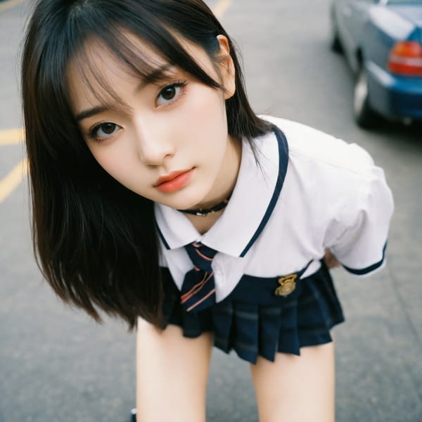 Tags: 21872187, SDXL
{"3": {"inputs": {"seed": 165915233162718, "steps": 64, "cfg": 5.64, "sampler_name": "dpmpp_2m", "scheduler": "karras", "denoise": 1.0, "model": ["27", 0], "positive": ["6", 0], "negative": ["7", 0], "latent_image": ["5", 0]}, "class_type": "KSampler"}, "4": {"inputs": {"ckpt_name": "helloworldxl.safetensors"}, "class_type": "CheckpointLoaderSimple"}, "5": {"inputs": {"width": 1024, "height": 1024, "batch_size": 1}, "class_type": "EmptyLatentImage"}, "6": {"inputs": {"text": "25 year old girl, (chinese:1.10), (slim:0.95), (double eyelids:0.98), (idol:0.97), (beautiful eyes:0.95), (temptress:1.05), (detailed face:0.99), (seductive facial expression:1.13), (pale skin:1.00), (blush:0.97), (eyelashes:1.14), (seductive pose:0.98), (cute:1.13), (in a seductive pose:1.10), (large perky breasts:1.02), (cleavage:1.05), (thigh gap:0.96), (school uniform:1.10), choker, busy street, (detailed skin:1.02), (skin fuzz:1.07), (soft lighting:1.06), (film:1.01), (portra:1.02), (natural looking skin:1.00), (candid cinema:1.08), (textured skin:1.07), (RAW:1.01)", "clip": ["27", 1]}, "class_type": "CLIPTextEncode"}, "7": {"inputs": {"text": "(open mouth:1.11), (worst quality:1.05), (bad hands:1.06), (twisted:1.11), (distorted:1.10), (watermark:1.12), (low resolution:1.06)", "clip": ["27", 1]}, "class_type": "CLIPTextEncode"}, "8": {"inputs": {"samples": ["3", 0], "vae": ["4", 2]}, "class_type": "VAEDecode"}, "25": {"inputs": {"lora_name": "nudify_xl.safetensors", "strength_model": 0.22, "strength_clip": 0.2, "model": ["4", 0], "clip": ["4", 1]}, "class_type": "LoraLoader"}, "26": {"inputs": {"lora_name": "shirtlift_SDXL_v2.safetensors", "strength_model": 0.01, "strength_clip": 0.01, "model": ["25", 0], "clip": ["25", 1]}, "class_type": "LoraLoader"}, "27": {"inputs": {"lora_name": "PerfectEyesXL.safetensors", "strength_model": 0.1, "strength_clip": 0.15, "model": ["26", 0], "clip": ["26", 1]}, "class_type": "LoraLoader"}, "30": {"inputs": {"model_name": "4x_NMKD-Superscale-SP_178000_G.pth"}, "class_type": "UpscaleModelLoader"}, "31": {"inputs": {"upscale_model": ["30", 0], "image": ["8", 0]}, "class_type": "ImageUpscaleWithModel"}, "32": {"inputs": {"upscale_method": "lanczos", "scale_by": 0.5, "image": ["31", 0]}, "class_type": "ImageScaleBy"}, "33": {"inputs": {"pixels": ["32", 0], "vae": ["4", 2]}, "class_type": "VAEEncode"}, "34": {"inputs": {"seed": 165915233162718, "steps": 64, "cfg": 5.64, "sampler_name": "dpmpp_2m", "scheduler": "karras", "denoise": 0.3, "model": ["27", 0], "positive": ["6", 0], "negative": ["7", 0], "latent_image": ["33", 0]}, "class_type": "KSampler"}, "36": {"inputs": {"samples": ["34", 0], "vae": ["4", 2]}, "class_type": "VAEDecode"}, "39": {"inputs": {"filename_prefix": "comfyapi-1713533734341", "images": ["36", 0]}, "class_type": "SaveImage"}}