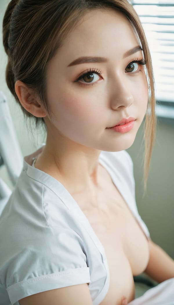 Tags: 21872187, SDXL
{"3": {"inputs": {"seed": 617644739597562, "steps": 32, "cfg": 6.29, "sampler_name": "dpmpp_2m", "scheduler": "karras", "denoise": 1.0, "model": ["27", 0], "positive": ["6", 0], "negative": ["7", 0], "latent_image": ["5", 0]}, "class_type": "KSampler"}, "4": {"inputs": {"ckpt_name": "juggernautxl.safetensors"}, "class_type": "CheckpointLoaderSimple"}, "5": {"inputs": {"width": 768, "height": 1344, "batch_size": 1}, "class_type": "EmptyLatentImage"}, "6": {"inputs": {"text": "26 year old girl, (slim:1.02), (blush:0.99), (double eyelids:1.11), (seductive pose:0.96), (beautiful eyes:0.99), (sexy lips:1.07), (detailed face:1.14), (eyelashes:1.12), (pale skin:1.13), (seductive facial expression:1.11), (temptress:1.06), (idol:1.01), (cute:0.99), (perky ass:1.13), (exposed ass:0.95), (looking back:1.01), (sexy ass:1.03), (thigh gap:1.12), (nurse in uniform:1.11) working in a hospital ward, (skin fuzz:1.01), (textured skin:1.08), (candid cinema:1.06), (soft lighting:1.08), (RAW:1.04), (film:1.05), (natural looking skin:1.04), (portra:1.05), (detailed skin:1.00)", "clip": ["27", 1]}, "class_type": "CLIPTextEncode"}, "7": {"inputs": {"text": "(worst quality:1.14), (distorted:1.12), (open mouth:1.05), (bad hands:1.05), (watermark:1.13), (low resolution:1.08), (twisted:1.08)", "clip": ["27", 1]}, "class_type": "CLIPTextEncode"}, "8": {"inputs": {"samples": ["3", 0], "vae": ["4", 2]}, "class_type": "VAEDecode"}, "25": {"inputs": {"lora_name": "nudify_xl.safetensors", "strength_model": 0.18, "strength_clip": 0.16, "model": ["4", 0], "clip": ["4", 1]}, "class_type": "LoraLoader"}, "26": {"inputs": {"lora_name": "shirtlift_SDXL_v2.safetensors", "strength_model": 0.18, "strength_clip": 0.01, "model": ["25", 0], "clip": ["25", 1]}, "class_type": "LoraLoader"}, "27": {"inputs": {"lora_name": "PerfectEyesXL.safetensors", "strength_model": 0.09, "strength_clip": 0.12, "model": ["26", 0], "clip": ["26", 1]}, "class_type": "LoraLoader"}, "30": {"inputs": {"model_name": "4x_NMKD-Superscale-SP_178000_G.pth"}, "class_type": "UpscaleModelLoader"}, "31": {"inputs": {"upscale_model": ["30", 0], "image": ["8", 0]}, "class_type": "ImageUpscaleWithModel"}, "32": {"inputs": {"upscale_method": "lanczos", "scale_by": 0.5, "image": ["31", 0]}, "class_type": "ImageScaleBy"}, "33": {"inputs": {"pixels": ["32", 0], "vae": ["4", 2]}, "class_type": "VAEEncode"}, "34": {"inputs": {"seed": 617644739597562, "steps": 32, "cfg": 6.29, "sampler_name": "dpmpp_2m", "scheduler": "karras", "denoise": 0.3, "model": ["27", 0], "positive": ["6", 0], "negative": ["7", 0], "latent_image": ["33", 0]}, "class_type": "KSampler"}, "36": {"inputs": {"samples": ["34", 0], "vae": ["4", 2]}, "class_type": "VAEDecode"}, "39": {"inputs": {"filename_prefix": "comfyapi-1725013520896", "images": ["36", 0]}, "class_type": "SaveImage"}}