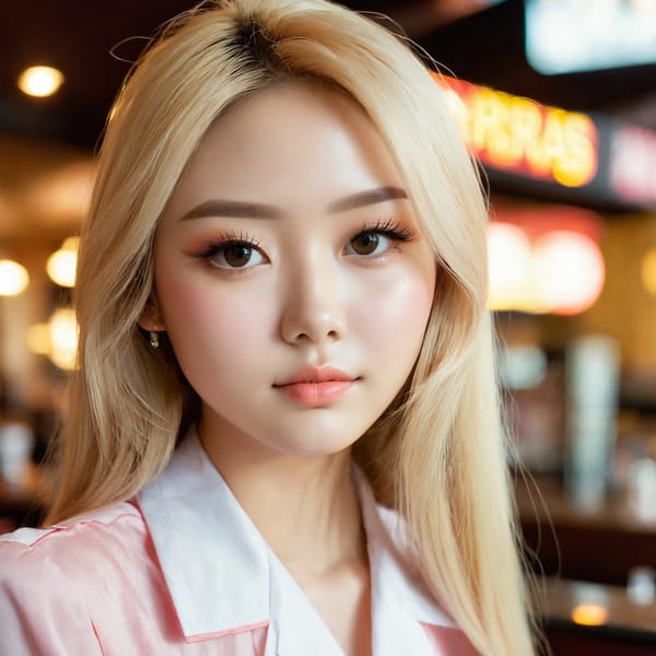 Tags: 21872187, SDXL
{"3": {"inputs": {"seed": 928710982112953, "steps": 64, "cfg": 7.15, "sampler_name": "dpmpp_2m", "scheduler": "karras", "denoise": 1.0, "model": ["27", 0], "positive": ["6", 0], "negative": ["7", 0], "latent_image": ["5", 0]}, "class_type": "KSampler"}, "4": {"inputs": {"ckpt_name": "juggernautxl.safetensors"}, "class_type": "CheckpointLoaderSimple"}, "5": {"inputs": {"width": 1024, "height": 1024, "batch_size": 1}, "class_type": "EmptyLatentImage"}, "6": {"inputs": {"text": "27 year old girl, (slim:1.09), (blush:1.11), (double eyelids:1.03), (idol:1.04), (sexy lips:1.06), (temptress:0.98), (cute:1.10), (eyelashes:1.06), (beautiful eyes:1.10), (detailed face:0.95), (seductive pose:0.98), (seductive facial expression:1.10), (pale skin:0.95), (perky ass:1.10), (exposed ass:0.95), (looking back:0.95), (sexy ass:0.97), (thigh gap:1.08), (a waitress in uniform:1.07) working at a restaurant, (textured skin:1.00), (natural looking skin:1.07), (candid cinema:1.00), (RAW:1.08), (detailed skin:1.04), (film:1.04), (portra:1.00), (soft lighting:1.04), (skin fuzz:1.00)", "clip": ["27", 1]}, "class_type": "CLIPTextEncode"}, "7": {"inputs": {"text": "(twisted:1.11), (distorted:1.09), (bad hands:1.13), (worst quality:1.13), (watermark:1.13), (low resolution:1.12), (open mouth:1.08)", "clip": ["27", 1]}, "class_type": "CLIPTextEncode"}, "8": {"inputs": {"samples": ["3", 0], "vae": ["4", 2]}, "class_type": "VAEDecode"}, "25": {"inputs": {"lora_name": "nudify_xl.safetensors", "strength_model": 0.38, "strength_clip": 0.06, "model": ["4", 0], "clip": ["4", 1]}, "class_type": "LoraLoader"}, "26": {"inputs": {"lora_name": "shirtlift_SDXL_v2.safetensors", "strength_model": 0.01, "strength_clip": 0.07, "model": ["25", 0], "clip": ["25", 1]}, "class_type": "LoraLoader"}, "27": {"inputs": {"lora_name": "PerfectEyesXL.safetensors", "strength_model": 0.19, "strength_clip": 0.04, "model": ["26", 0], "clip": ["26", 1]}, "class_type": "LoraLoader"}, "30": {"inputs": {"model_name": "4x_NMKD-Superscale-SP_178000_G.pth"}, "class_type": "UpscaleModelLoader"}, "31": {"inputs": {"upscale_model": ["30", 0], "image": ["8", 0]}, "class_type": "ImageUpscaleWithModel"}, "32": {"inputs": {"upscale_method": "lanczos", "scale_by": 0.5, "image": ["31", 0]}, "class_type": "ImageScaleBy"}, "33": {"inputs": {"pixels": ["32", 0], "vae": ["4", 2]}, "class_type": "VAEEncode"}, "34": {"inputs": {"seed": 928710982112953, "steps": 64, "cfg": 7.15, "sampler_name": "dpmpp_2m", "scheduler": "karras", "denoise": 0.3, "model": ["27", 0], "positive": ["6", 0], "negative": ["7", 0], "latent_image": ["33", 0]}, "class_type": "KSampler"}, "36": {"inputs": {"samples": ["34", 0], "vae": ["4", 2]}, "class_type": "VAEDecode"}, "39": {"inputs": {"filename_prefix": "comfyapi-1713410575043", "images": ["36", 0]}, "class_type": "SaveImage"}}