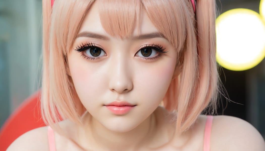 Tags: 21872187, SDXL
{"3": {"inputs": {"seed": 386709609970826, "steps": 64, "cfg": 6.62, "sampler_name": "dpmpp_2m", "scheduler": "karras", "denoise": 1.0, "model": ["27", 0], "positive": ["6", 0], "negative": ["7", 0], "latent_image": ["5", 0]}, "class_type": "KSampler"}, "4": {"inputs": {"ckpt_name": "juggernautXL_v8Rundiffusion.safetensors"}, "class_type": "CheckpointLoaderSimple"}, "5": {"inputs": {"width": 1344, "height": 768, "batch_size": 1}, "class_type": "EmptyLatentImage"}, "6": {"inputs": {"text": "18 year old girl, (sexy lips:1.06), (cute:0.97), (seductive pose:1.04), (idol:1.13), (temptress:1.04), (double eyelids:0.99), (eyelashes:1.07), (slim:1.05), (blush:1.10), (beautiful eyes:0.99), (pale skin:0.99), (detailed face:1.08), (in a seductive pose:1.07), (large perky breasts:1.05), (cleavage:1.07), (thigh gap:1.01), (in a cosplay:1.05) at comiket posing for camera, (textured skin:1.02), (soft lighting:1.01), (detailed skin:1.04), (RAW:1.07), (portra:1.07), (natural looking skin:1.03), (candid cinema:1.04), (skin fuzz:1.02), (film:1.08)", "clip": ["27", 1]}, "class_type": "CLIPTextEncode"}, "7": {"inputs": {"text": "(open mouth:1.05), (worst quality:1.07), (watermark:1.07), (distorted:1.08), (low resolution:1.08), (twisted:1.09), (bad hands:1.11)", "clip": ["27", 1]}, "class_type": "CLIPTextEncode"}, "8": {"inputs": {"samples": ["3", 0], "vae": ["4", 2]}, "class_type": "VAEDecode"}, "25": {"inputs": {"lora_name": "nudify_xl.safetensors", "strength_model": 0.14, "strength_clip": 0.18, "model": ["4", 0], "clip": ["4", 1]}, "class_type": "LoraLoader"}, "26": {"inputs": {"lora_name": "shirtlift_SDXL_v2.safetensors", "strength_model": 0.12, "strength_clip": 0.01, "model": ["25", 0], "clip": ["25", 1]}, "class_type": "LoraLoader"}, "27": {"inputs": {"lora_name": "PerfectEyesXL.safetensors", "strength_model": 0.19, "strength_clip": 0.04, "model": ["26", 0], "clip": ["26", 1]}, "class_type": "LoraLoader"}, "30": {"inputs": {"model_name": "4x_NMKD-Superscale-SP_178000_G.pth"}, "class_type": "UpscaleModelLoader"}, "31": {"inputs": {"upscale_model": ["30", 0], "image": ["8", 0]}, "class_type": "ImageUpscaleWithModel"}, "32": {"inputs": {"upscale_method": "lanczos", "scale_by": 0.5, "image": ["31", 0]}, "class_type": "ImageScaleBy"}, "33": {"inputs": {"pixels": ["32", 0], "vae": ["4", 2]}, "class_type": "VAEEncode"}, "34": {"inputs": {"seed": 386709609970826, "steps": 64, "cfg": 6.62, "sampler_name": "dpmpp_2m", "scheduler": "karras", "denoise": 0.3, "model": ["27", 0], "positive": ["6", 0], "negative": ["7", 0], "latent_image": ["33", 0]}, "class_type": "KSampler"}, "36": {"inputs": {"samples": ["34", 0], "vae": ["4", 2]}, "class_type": "VAEDecode"}, "39": {"inputs": {"filename_prefix": "comfyapi-1707549338998", "images": ["36", 0]}, "class_type": "SaveImage"}}