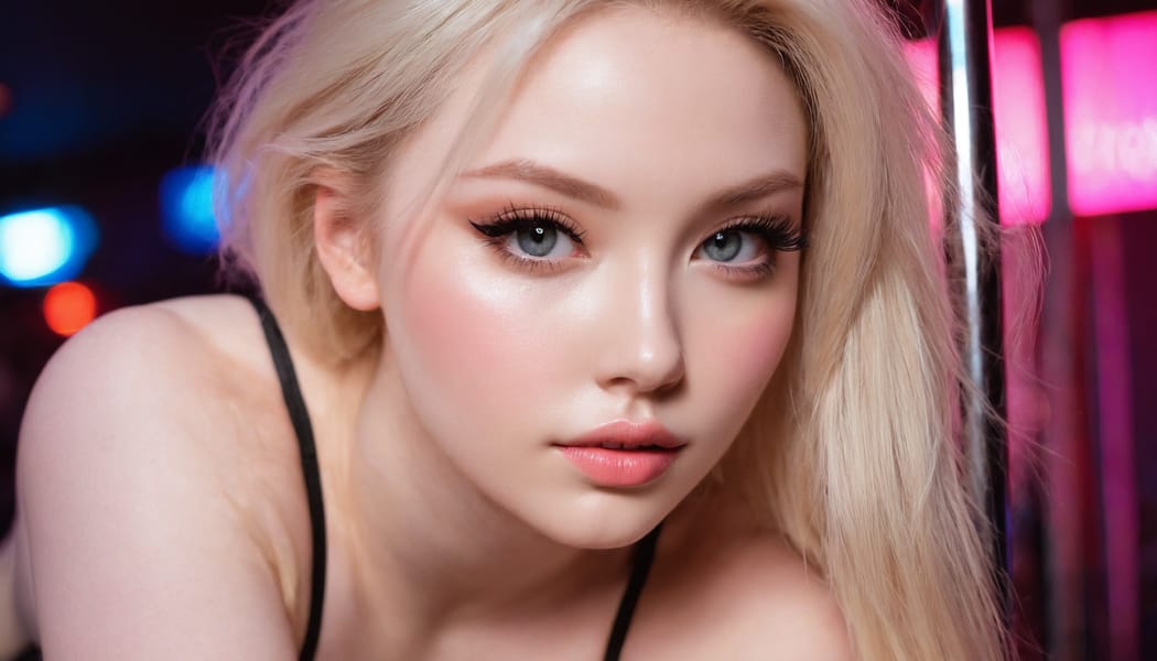 Tags: 21872187, SDXL
{"3": {"inputs": {"seed": 981839976609830, "steps": 64, "cfg": 5.67, "sampler_name": "dpmpp_2m", "scheduler": "karras", "denoise": 1.0, "model": ["27", 0], "positive": ["6", 0], "negative": ["7", 0], "latent_image": ["5", 0]}, "class_type": "KSampler"}, "4": {"inputs": {"ckpt_name": "juggernautxl.safetensors"}, "class_type": "CheckpointLoaderSimple"}, "5": {"inputs": {"width": 1344, "height": 768, "batch_size": 1}, "class_type": "EmptyLatentImage"}, "6": {"inputs": {"text": "24 year old girl, (sexy lips:1.10), (seductive pose:1.10), (pale skin:1.03), (cute:1.06), (detailed face:1.07), (eyelashes:1.04), (seductive facial expression:0.97), (blush:1.03), (beautiful eyes:1.05), (idol:0.98), (double eyelids:0.99), (in a seductive pose:1.00), (large perky breasts:0.95), (cleavage:0.96), (thigh gap:1.01), (a pole dancer:0.97) at a night club, (skin fuzz:1.06), (candid cinema:1.01), (soft lighting:1.09), (RAW:1.06), (textured skin:1.06), (natural looking skin:1.06), (portra:1.05), (detailed skin:1.07), (film:1.07)", "clip": ["27", 1]}, "class_type": "CLIPTextEncode"}, "7": {"inputs": {"text": "(twisted:1.08), (open mouth:1.11), (worst quality:1.09), (low resolution:1.12), (watermark:1.08), (distorted:1.11)", "clip": ["27", 1]}, "class_type": "CLIPTextEncode"}, "8": {"inputs": {"samples": ["3", 0], "vae": ["4", 2]}, "class_type": "VAEDecode"}, "25": {"inputs": {"lora_name": "nudify_xl.safetensors", "strength_model": 0.17, "strength_clip": 0.09, "model": ["4", 0], "clip": ["4", 1]}, "class_type": "LoraLoader"}, "26": {"inputs": {"lora_name": "shirtlift_SDXL_v2.safetensors", "strength_model": 0.03, "strength_clip": 0.0, "model": ["25", 0], "clip": ["25", 1]}, "class_type": "LoraLoader"}, "27": {"inputs": {"lora_name": "PerfectEyesXL.safetensors", "strength_model": 0.07, "strength_clip": 0.1, "model": ["26", 0], "clip": ["26", 1]}, "class_type": "LoraLoader"}, "30": {"inputs": {"model_name": "4x_NMKD-Superscale-SP_178000_G.pth"}, "class_type": "UpscaleModelLoader"}, "31": {"inputs": {"upscale_model": ["30", 0], "image": ["8", 0]}, "class_type": "ImageUpscaleWithModel"}, "32": {"inputs": {"upscale_method": "lanczos", "scale_by": 0.5, "image": ["31", 0]}, "class_type": "ImageScaleBy"}, "33": {"inputs": {"pixels": ["32", 0], "vae": ["4", 2]}, "class_type": "VAEEncode"}, "34": {"inputs": {"seed": 981839976609830, "steps": 64, "cfg": 5.67, "sampler_name": "dpmpp_2m", "scheduler": "karras", "denoise": 0.3, "model": ["27", 0], "positive": ["6", 0], "negative": ["7", 0], "latent_image": ["33", 0]}, "class_type": "KSampler"}, "36": {"inputs": {"samples": ["34", 0], "vae": ["4", 2]}, "class_type": "VAEDecode"}, "39": {"inputs": {"filename_prefix": "comfyapi-1735032289657", "images": ["36", 0]}, "class_type": "SaveImage"}}