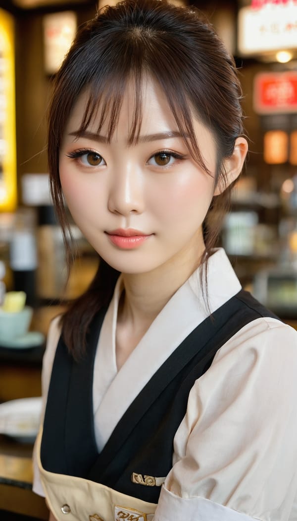 Tags: 21872187, SDXL
{"3": {"inputs": {"seed": 197911967919543, "steps": 32, "cfg": 6.42, "sampler_name": "dpmpp_2m", "scheduler": "karras", "denoise": 1.0, "model": ["27", 0], "positive": ["6", 0], "negative": ["7", 0], "latent_image": ["5", 0]}, "class_type": "KSampler"}, "4": {"inputs": {"ckpt_name": "juggernautxl.safetensors"}, "class_type": "CheckpointLoaderSimple"}, "5": {"inputs": {"width": 768, "height": 1344, "batch_size": 1}, "class_type": "EmptyLatentImage"}, "6": {"inputs": {"text": "27 year old girl, (japanese:1.14), (temptress:1.06), (sexy lips:1.02), (cute:1.01), (blush:1.12), (pale skin:1.12), (double eyelids:1.12), (idol:1.12), (seductive pose:1.08), (beautiful eyes:1.01), (slim:1.06), (detailed face:1.06), (seductive facial expression:1.11), (eyelashes:0.95), (on all fours:1.13), (spreading ass cheeks:0.96), (from behind:1.04), (backboob:1.13), (a waitress in uniform:0.99) working at a restaurant, (portra:1.07), (candid cinema:1.05), (RAW:1.08), (soft lighting:1.00), (skin fuzz:1.07), (film:1.07), (textured skin:1.01), (natural looking skin:1.07), (detailed skin:1.02)", "clip": ["27", 1]}, "class_type": "CLIPTextEncode"}, "7": {"inputs": {"text": "(worst quality:1.08), (open mouth:1.06), (distorted:1.13), (low resolution:1.08), (watermark:1.09), (twisted:1.14), (bad hands:1.13)", "clip": ["27", 1]}, "class_type": "CLIPTextEncode"}, "8": {"inputs": {"samples": ["3", 0], "vae": ["4", 2]}, "class_type": "VAEDecode"}, "25": {"inputs": {"lora_name": "nudify_xl.safetensors", "strength_model": 0.04, "strength_clip": 0.01, "model": ["4", 0], "clip": ["4", 1]}, "class_type": "LoraLoader"}, "26": {"inputs": {"lora_name": "shirtlift_SDXL_v2.safetensors", "strength_model": 0.15, "strength_clip": 0.14, "model": ["25", 0], "clip": ["25", 1]}, "class_type": "LoraLoader"}, "27": {"inputs": {"lora_name": "PerfectEyesXL.safetensors", "strength_model": 0.07, "strength_clip": 0.02, "model": ["26", 0], "clip": ["26", 1]}, "class_type": "LoraLoader"}, "30": {"inputs": {"model_name": "4x_NMKD-Superscale-SP_178000_G.pth"}, "class_type": "UpscaleModelLoader"}, "31": {"inputs": {"upscale_model": ["30", 0], "image": ["8", 0]}, "class_type": "ImageUpscaleWithModel"}, "32": {"inputs": {"upscale_method": "lanczos", "scale_by": 0.5, "image": ["31", 0]}, "class_type": "ImageScaleBy"}, "33": {"inputs": {"pixels": ["32", 0], "vae": ["4", 2]}, "class_type": "VAEEncode"}, "34": {"inputs": {"seed": 197911967919543, "steps": 32, "cfg": 6.42, "sampler_name": "dpmpp_2m", "scheduler": "karras", "denoise": 0.3, "model": ["27", 0], "positive": ["6", 0], "negative": ["7", 0], "latent_image": ["33", 0]}, "class_type": "KSampler"}, "36": {"inputs": {"samples": ["34", 0], "vae": ["4", 2]}, "class_type": "VAEDecode"}, "39": {"inputs": {"filename_prefix": "comfyapi-1714785822398", "images": ["36", 0]}, "class_type": "SaveImage"}}