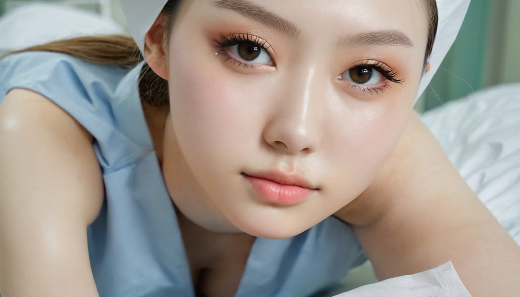 Tags: 21872187, SDXL
{"3": {"inputs": {"seed": 210965683161413, "steps": 64, "cfg": 6.95, "sampler_name": "dpmpp_2m", "scheduler": "karras", "denoise": 1.0, "model": ["27", 0], "positive": ["6", 0], "negative": ["7", 0], "latent_image": ["5", 0]}, "class_type": "KSampler"}, "4": {"inputs": {"ckpt_name": "juggernautxl.safetensors"}, "class_type": "CheckpointLoaderSimple"}, "5": {"inputs": {"width": 1344, "height": 768, "batch_size": 1}, "class_type": "EmptyLatentImage"}, "6": {"inputs": {"text": "19 year old girl, (russian:1.02), (irish:1.03), (japanese:1.07), (korean:1.04), (eyelashes:0.97), (double eyelids:1.08), (seductive pose:0.97), (seductive facial expression:1.09), (sexy lips:1.11), (beautiful eyes:0.95), (pale skin:1.07), (detailed face:1.05), (slim:1.06), (temptress:1.07), (cute:1.10), (idol:1.03), (blush:0.97), (in a seductive pose:1.02), (large perky breasts:1.02), (cleavage:0.96), (thigh gap:1.06), (nurse in uniform:1.07) working in a hospital ward, (RAW:1.04), (detailed skin:1.04), (skin fuzz:1.04), (portra:1.04), (textured skin:1.05), (film:1.08), (candid cinema:1.05), (natural looking skin:1.05), (soft lighting:1.07)", "clip": ["27", 1]}, "class_type": "CLIPTextEncode"}, "7": {"inputs": {"text": "(low resolution:1.12), (distorted:1.06), (open mouth:1.07), (worst quality:1.08), (watermark:1.14), (bad hands:1.12), (twisted:1.07)", "clip": ["27", 1]}, "class_type": "CLIPTextEncode"}, "8": {"inputs": {"samples": ["3", 0], "vae": ["4", 2]}, "class_type": "VAEDecode"}, "25": {"inputs": {"lora_name": "nudify_xl.safetensors", "strength_model": 0.05, "strength_clip": 0.1, "model": ["4", 0], "clip": ["4", 1]}, "class_type": "LoraLoader"}, "26": {"inputs": {"lora_name": "shirtlift_SDXL_v2.safetensors", "strength_model": 0.01, "strength_clip": 0.17, "model": ["25", 0], "clip": ["25", 1]}, "class_type": "LoraLoader"}, "27": {"inputs": {"lora_name": "PerfectEyesXL.safetensors", "strength_model": 0.07, "strength_clip": 0.18, "model": ["26", 0], "clip": ["26", 1]}, "class_type": "LoraLoader"}, "30": {"inputs": {"model_name": "4x_NMKD-Superscale-SP_178000_G.pth"}, "class_type": "UpscaleModelLoader"}, "31": {"inputs": {"upscale_model": ["30", 0], "image": ["8", 0]}, "class_type": "ImageUpscaleWithModel"}, "32": {"inputs": {"upscale_method": "lanczos", "scale_by": 0.5, "image": ["31", 0]}, "class_type": "ImageScaleBy"}, "33": {"inputs": {"pixels": ["32", 0], "vae": ["4", 2]}, "class_type": "VAEEncode"}, "34": {"inputs": {"seed": 210965683161413, "steps": 64, "cfg": 6.95, "sampler_name": "dpmpp_2m", "scheduler": "karras", "denoise": 0.3, "model": ["27", 0], "positive": ["6", 0], "negative": ["7", 0], "latent_image": ["33", 0]}, "class_type": "KSampler"}, "36": {"inputs": {"samples": ["34", 0], "vae": ["4", 2]}, "class_type": "VAEDecode"}, "39": {"inputs": {"filename_prefix": "comfyapi-1724321798827", "images": ["36", 0]}, "class_type": "SaveImage"}}