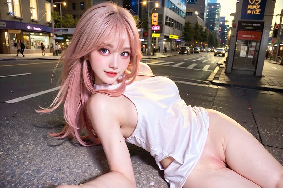 Tags: 21872187
<lora:mix4:0.30>, <lora:taiwanDollLikeness_v20:0.49>, (white tank top:0.97), (large breasts:0.91), busy street in urban city, <lora:skirtlift-v4:1.00 <lora:Addams:0.28>, extremely detailed eyes, extremely detailed face, cute, (photorealistic:0.94), seductive smile, eyelashes, perky breasts, full body portrait, 4K, sharp, (long slim legs:0.94), blush
Negative prompt: drawings, paintings, black and white, (low quality:2.07), (worst quality:1.93)
Steps: 32, Sampler: DPM++ 2M Karras, CFG scale: 5.06, Seed: 3572451160, Size: 768x512, Model hash: fc2511737a, Model: chilloutmix_NiPrunedFp32Fix, Seed resize from: -1x-1, Denoising strength: 0.4, Version: v1.2.1, Hires upscale: 2.0, Hires steps: 16, Hires upscaler: ESRGAN_4x
