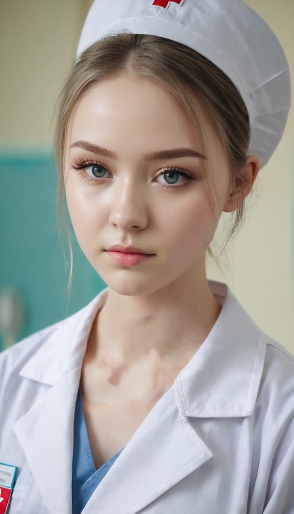 Tags: 21872187, SDXL
{"3": {"inputs": {"seed": 634467729870363, "steps": 32, "cfg": 7.18, "sampler_name": "dpmpp_2m", "scheduler": "karras", "denoise": 1.0, "model": ["27", 0], "positive": ["6", 0], "negative": ["7", 0], "latent_image": ["5", 0]}, "class_type": "KSampler"}, "4": {"inputs": {"ckpt_name": "juggernautxl.safetensors"}, "class_type": "CheckpointLoaderSimple"}, "5": {"inputs": {"width": 768, "height": 1344, "batch_size": 1}, "class_type": "EmptyLatentImage"}, "6": {"inputs": {"text": "18 year old girl, (ukrainian:0.99), (idol:0.97), (cute:0.99), (seductive facial expression:0.99), (eyelashes:1.07), (blush:0.95), (double eyelids:1.06), (detailed face:1.05), (slim:1.02), (seductive pose:1.04), (pale skin:1.00), (beautiful eyes:1.10), (on all fours:1.06), (spreading ass cheeks:1.06), (from behind:1.08), (backboob:0.98), (nurse in uniform:1.13) working in a hospital ward, (soft lighting:1.01), (textured skin:1.01), (candid cinema:1.06), (portra:1.08), (natural looking skin:1.01), (detailed skin:1.06), (skin fuzz:1.02), (film:1.02), (RAW:1.09)", "clip": ["27", 1]}, "class_type": "CLIPTextEncode"}, "7": {"inputs": {"text": "(low resolution:1.08), (bad hands:1.08), (distorted:1.11), (twisted:1.11), (open mouth:1.10), (worst quality:1.06), (watermark:1.07)", "clip": ["27", 1]}, "class_type": "CLIPTextEncode"}, "8": {"inputs": {"samples": ["3", 0], "vae": ["4", 2]}, "class_type": "VAEDecode"}, "25": {"inputs": {"lora_name": "nudify_xl.safetensors", "strength_model": 0.03, "strength_clip": 0.12, "model": ["4", 0], "clip": ["4", 1]}, "class_type": "LoraLoader"}, "26": {"inputs": {"lora_name": "shirtlift_SDXL_v2.safetensors", "strength_model": 0.01, "strength_clip": 0.11, "model": ["25", 0], "clip": ["25", 1]}, "class_type": "LoraLoader"}, "27": {"inputs": {"lora_name": "PerfectEyesXL.safetensors", "strength_model": 0.15, "strength_clip": 0.14, "model": ["26", 0], "clip": ["26", 1]}, "class_type": "LoraLoader"}, "30": {"inputs": {"model_name": "4x_NMKD-Superscale-SP_178000_G.pth"}, "class_type": "UpscaleModelLoader"}, "31": {"inputs": {"upscale_model": ["30", 0], "image": ["8", 0]}, "class_type": "ImageUpscaleWithModel"}, "32": {"inputs": {"upscale_method": "lanczos", "scale_by": 0.5, "image": ["31", 0]}, "class_type": "ImageScaleBy"}, "33": {"inputs": {"pixels": ["32", 0], "vae": ["4", 2]}, "class_type": "VAEEncode"}, "34": {"inputs": {"seed": 634467729870363, "steps": 32, "cfg": 7.18, "sampler_name": "dpmpp_2m", "scheduler": "karras", "denoise": 0.3, "model": ["27", 0], "positive": ["6", 0], "negative": ["7", 0], "latent_image": ["33", 0]}, "class_type": "KSampler"}, "36": {"inputs": {"samples": ["34", 0], "vae": ["4", 2]}, "class_type": "VAEDecode"}, "39": {"inputs": {"filename_prefix": "comfyapi-1732349997774", "images": ["36", 0]}, "class_type": "SaveImage"}}