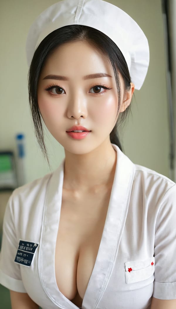 Tags: 21872187, SDXL
{"3": {"inputs": {"seed": 605398400264658, "steps": 32, "cfg": 5.3, "sampler_name": "dpmpp_2m", "scheduler": "karras", "denoise": 1.0, "model": ["27", 0], "positive": ["6", 0], "negative": ["7", 0], "latent_image": ["5", 0]}, "class_type": "KSampler"}, "4": {"inputs": {"ckpt_name": "juggernautxl.safetensors"}, "class_type": "CheckpointLoaderSimple"}, "5": {"inputs": {"width": 768, "height": 1344, "batch_size": 1}, "class_type": "EmptyLatentImage"}, "6": {"inputs": {"text": "24 year old girl, (chinese:1.08), (korean:0.97), (sexy lips:1.00), (temptress:1.01), (slim:1.01), (eyelashes:0.97), (idol:1.07), (detailed face:1.10), (pale skin:1.02), (seductive pose:1.05), (double eyelids:1.07), (seductive facial expression:1.00), (cute:0.96), (beautiful eyes:1.03), (in a seductive pose:1.09), (large perky breasts:1.04), (cleavage:1.12), (thigh gap:1.14), (nurse in uniform:1.04) working in a hospital ward, (textured skin:1.03), (natural looking skin:1.03), (skin fuzz:1.01), (soft lighting:1.08), (portra:1.06), (film:1.06), (candid cinema:1.03), (RAW:1.00), (detailed skin:1.00)", "clip": ["27", 1]}, "class_type": "CLIPTextEncode"}, "7": {"inputs": {"text": "(bad hands:1.12), (distorted:1.14), (low resolution:1.14), (watermark:1.08), (twisted:1.12), (worst quality:1.10)", "clip": ["27", 1]}, "class_type": "CLIPTextEncode"}, "8": {"inputs": {"samples": ["3", 0], "vae": ["4", 2]}, "class_type": "VAEDecode"}, "25": {"inputs": {"lora_name": "nudify_xl.safetensors", "strength_model": 0.37, "strength_clip": 0.37, "model": ["4", 0], "clip": ["4", 1]}, "class_type": "LoraLoader"}, "26": {"inputs": {"lora_name": "shirtlift_SDXL_v2.safetensors", "strength_model": 0.0, "strength_clip": 0.13, "model": ["25", 0], "clip": ["25", 1]}, "class_type": "LoraLoader"}, "27": {"inputs": {"lora_name": "PerfectEyesXL.safetensors", "strength_model": 0.07, "strength_clip": 0.06, "model": ["26", 0], "clip": ["26", 1]}, "class_type": "LoraLoader"}, "30": {"inputs": {"model_name": "4x_NMKD-Superscale-SP_178000_G.pth"}, "class_type": "UpscaleModelLoader"}, "31": {"inputs": {"upscale_model": ["30", 0], "image": ["8", 0]}, "class_type": "ImageUpscaleWithModel"}, "32": {"inputs": {"upscale_method": "lanczos", "scale_by": 0.5, "image": ["31", 0]}, "class_type": "ImageScaleBy"}, "33": {"inputs": {"pixels": ["32", 0], "vae": ["4", 2]}, "class_type": "VAEEncode"}, "34": {"inputs": {"seed": 605398400264658, "steps": 32, "cfg": 5.3, "sampler_name": "dpmpp_2m", "scheduler": "karras", "denoise": 0.3, "model": ["27", 0], "positive": ["6", 0], "negative": ["7", 0], "latent_image": ["33", 0]}, "class_type": "KSampler"}, "36": {"inputs": {"samples": ["34", 0], "vae": ["4", 2]}, "class_type": "VAEDecode"}, "39": {"inputs": {"filename_prefix": "comfyapi-1718378810301", "images": ["36", 0]}, "class_type": "SaveImage"}}