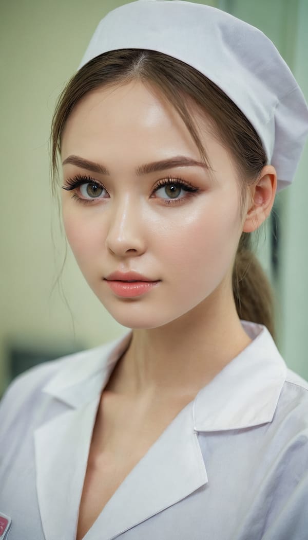 Tags: 21872187, SDXL
{"3": {"inputs": {"seed": 409126775052327, "steps": 64, "cfg": 6.47, "sampler_name": "dpmpp_2m", "scheduler": "karras", "denoise": 1.0, "model": ["27", 0], "positive": ["6", 0], "negative": ["7", 0], "latent_image": ["5", 0]}, "class_type": "KSampler"}, "4": {"inputs": {"ckpt_name": "juggernautxl.safetensors"}, "class_type": "CheckpointLoaderSimple"}, "5": {"inputs": {"width": 768, "height": 1344, "batch_size": 1}, "class_type": "EmptyLatentImage"}, "6": {"inputs": {"text": "27 year old girl, (russian:1.14), (seductive facial expression:1.14), (sexy lips:1.06), (slim:0.99), (cute:1.14), (double eyelids:1.10), (idol:0.95), (blush:1.06), (detailed face:1.03), (eyelashes:1.05), (pale skin:0.96), (seductive pose:1.14), (temptress:0.98), (beautiful eyes:1.01), (in a seductive pose:1.13), (large perky breasts:1.01), (cleavage:1.13), (thigh gap:1.11), (nurse in uniform:1.08) working in a hospital ward, (natural looking skin:1.00), (skin fuzz:1.05), (candid cinema:1.04), (portra:1.00), (soft lighting:1.08), (film:1.09), (RAW:1.07), (textured skin:1.04)", "clip": ["27", 1]}, "class_type": "CLIPTextEncode"}, "7": {"inputs": {"text": "(low resolution:1.14), (distorted:1.05), (bad hands:1.06), (worst quality:1.11), (open mouth:1.12), (watermark:1.11), (twisted:1.14)", "clip": ["27", 1]}, "class_type": "CLIPTextEncode"}, "8": {"inputs": {"samples": ["3", 0], "vae": ["4", 2]}, "class_type": "VAEDecode"}, "25": {"inputs": {"lora_name": "nudify_xl.safetensors", "strength_model": 0.18, "strength_clip": 0.04, "model": ["4", 0], "clip": ["4", 1]}, "class_type": "LoraLoader"}, "26": {"inputs": {"lora_name": "shirtlift_SDXL_v2.safetensors", "strength_model": 0.12, "strength_clip": 0.04, "model": ["25", 0], "clip": ["25", 1]}, "class_type": "LoraLoader"}, "27": {"inputs": {"lora_name": "PerfectEyesXL.safetensors", "strength_model": 0.0, "strength_clip": 0.11, "model": ["26", 0], "clip": ["26", 1]}, "class_type": "LoraLoader"}, "30": {"inputs": {"model_name": "4x_NMKD-Superscale-SP_178000_G.pth"}, "class_type": "UpscaleModelLoader"}, "31": {"inputs": {"upscale_model": ["30", 0], "image": ["8", 0]}, "class_type": "ImageUpscaleWithModel"}, "32": {"inputs": {"upscale_method": "lanczos", "scale_by": 0.5, "image": ["31", 0]}, "class_type": "ImageScaleBy"}, "33": {"inputs": {"pixels": ["32", 0], "vae": ["4", 2]}, "class_type": "VAEEncode"}, "34": {"inputs": {"seed": 409126775052327, "steps": 64, "cfg": 6.47, "sampler_name": "dpmpp_2m", "scheduler": "karras", "denoise": 0.3, "model": ["27", 0], "positive": ["6", 0], "negative": ["7", 0], "latent_image": ["33", 0]}, "class_type": "KSampler"}, "36": {"inputs": {"samples": ["34", 0], "vae": ["4", 2]}, "class_type": "VAEDecode"}, "39": {"inputs": {"filename_prefix": "comfyapi-1733862267343", "images": ["36", 0]}, "class_type": "SaveImage"}}