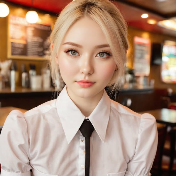 Tags: 21872187, SDXL
{"3": {"inputs": {"seed": 705902298118847, "steps": 64, "cfg": 5.6, "sampler_name": "dpmpp_2m", "scheduler": "karras", "denoise": 1.0, "model": ["27", 0], "positive": ["6", 0], "negative": ["7", 0], "latent_image": ["5", 0]}, "class_type": "KSampler"}, "4": {"inputs": {"ckpt_name": "juggernautxl.safetensors"}, "class_type": "CheckpointLoaderSimple"}, "5": {"inputs": {"width": 1024, "height": 1024, "batch_size": 1}, "class_type": "EmptyLatentImage"}, "6": {"inputs": {"text": "22 year old girl, (sexy lips:1.14), (detailed face:0.98), (seductive facial expression:1.11), (cute:1.05), (pale skin:1.03), (temptress:1.08), (eyelashes:1.12), (idol:1.14), (slim:0.99), (beautiful eyes:1.03), (seductive pose:1.10), (blush:1.11), (double eyelids:1.14), (perky ass:1.00), (exposed ass:1.08), (looking back:1.02), (sexy ass:0.95), (thigh gap:1.10), (a waitress in uniform:1.04) working at a restaurant, (RAW:1.04), (detailed skin:1.03), (portra:1.08), (candid cinema:1.06), (skin fuzz:1.09), (soft lighting:1.02), (textured skin:1.06), (film:1.05), (natural looking skin:1.05)", "clip": ["27", 1]}, "class_type": "CLIPTextEncode"}, "7": {"inputs": {"text": "(worst quality:1.09), (distorted:1.11), (open mouth:1.11), (twisted:1.05), (bad hands:1.10), (watermark:1.10), (low resolution:1.07)", "clip": ["27", 1]}, "class_type": "CLIPTextEncode"}, "8": {"inputs": {"samples": ["3", 0], "vae": ["4", 2]}, "class_type": "VAEDecode"}, "25": {"inputs": {"lora_name": "nudify_xl.safetensors", "strength_model": 0.38, "strength_clip": 0.22, "model": ["4", 0], "clip": ["4", 1]}, "class_type": "LoraLoader"}, "26": {"inputs": {"lora_name": "shirtlift_SDXL_v2.safetensors", "strength_model": 0.17, "strength_clip": 0.04, "model": ["25", 0], "clip": ["25", 1]}, "class_type": "LoraLoader"}, "27": {"inputs": {"lora_name": "PerfectEyesXL.safetensors", "strength_model": 0.12, "strength_clip": 0.13, "model": ["26", 0], "clip": ["26", 1]}, "class_type": "LoraLoader"}, "30": {"inputs": {"model_name": "4x_NMKD-Superscale-SP_178000_G.pth"}, "class_type": "UpscaleModelLoader"}, "31": {"inputs": {"upscale_model": ["30", 0], "image": ["8", 0]}, "class_type": "ImageUpscaleWithModel"}, "32": {"inputs": {"upscale_method": "lanczos", "scale_by": 0.5, "image": ["31", 0]}, "class_type": "ImageScaleBy"}, "33": {"inputs": {"pixels": ["32", 0], "vae": ["4", 2]}, "class_type": "VAEEncode"}, "34": {"inputs": {"seed": 705902298118847, "steps": 64, "cfg": 5.6, "sampler_name": "dpmpp_2m", "scheduler": "karras", "denoise": 0.3, "model": ["27", 0], "positive": ["6", 0], "negative": ["7", 0], "latent_image": ["33", 0]}, "class_type": "KSampler"}, "36": {"inputs": {"samples": ["34", 0], "vae": ["4", 2]}, "class_type": "VAEDecode"}, "39": {"inputs": {"filename_prefix": "comfyapi-1727090283576", "images": ["36", 0]}, "class_type": "SaveImage"}}