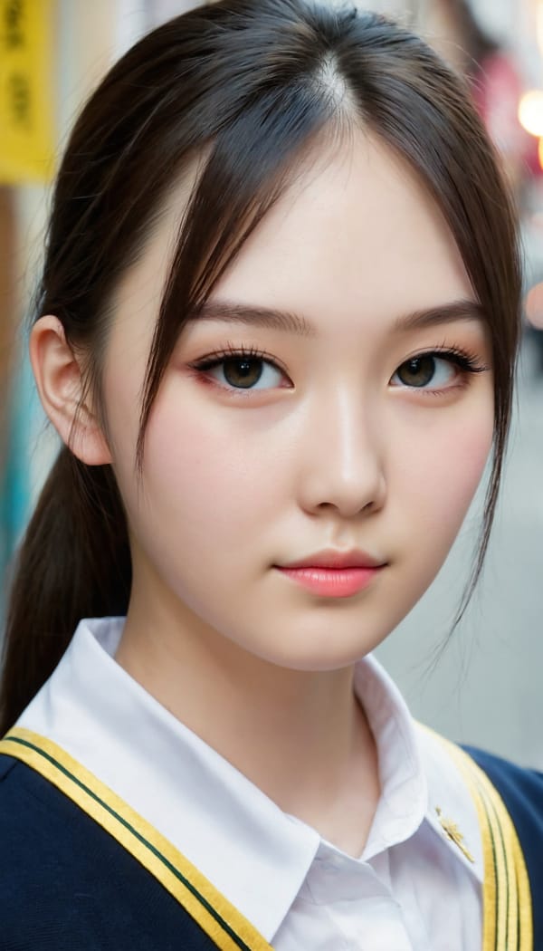 Tags: 21872187, SDXL
{"3": {"inputs": {"seed": 193991099313170, "steps": 64, "cfg": 7.24, "sampler_name": "dpmpp_2m", "scheduler": "karras", "denoise": 1.0, "model": ["27", 0], "positive": ["6", 0], "negative": ["7", 0], "latent_image": ["5", 0]}, "class_type": "KSampler"}, "4": {"inputs": {"ckpt_name": "juggernautXL_v8Rundiffusion.safetensors"}, "class_type": "CheckpointLoaderSimple"}, "5": {"inputs": {"width": 768, "height": 1344, "batch_size": 1}, "class_type": "EmptyLatentImage"}, "6": {"inputs": {"text": "18 year old girl, (ukrainian:1.13), (russian:0.95), (chinese:1.09), (idol:1.13), (eyelashes:0.95), (slim:0.95), (double eyelids:0.95), (temptress:0.99), (detailed face:1.06), (cute:1.04), (seductive pose:1.04), (beautiful eyes:1.12), (seductive facial expression:1.07), (blush:1.05), (pale skin:1.12), (sexy lips:0.99), (in a seductive pose:0.97), (large perky breasts:1.11), (cleavage:1.01), (thigh gap:0.99), (school uniform:0.99), choker, busy street, (soft lighting:1.04), (natural looking skin:1.09), (candid cinema:1.09), (skin fuzz:1.09), (detailed skin:1.04), (RAW:1.03), (textured skin:1.06), (film:1.08), (portra:1.07)", "clip": ["27", 1]}, "class_type": "CLIPTextEncode"}, "7": {"inputs": {"text": "(bad hands:1.14), (worst quality:1.11), (low resolution:1.09), (twisted:1.13), (open mouth:1.10), (watermark:1.05), (distorted:1.11)", "clip": ["27", 1]}, "class_type": "CLIPTextEncode"}, "8": {"inputs": {"samples": ["3", 0], "vae": ["4", 2]}, "class_type": "VAEDecode"}, "25": {"inputs": {"lora_name": "nudify_xl.safetensors", "strength_model": 0.34, "strength_clip": 0.01, "model": ["4", 0], "clip": ["4", 1]}, "class_type": "LoraLoader"}, "26": {"inputs": {"lora_name": "shirtlift_SDXL_v2.safetensors", "strength_model": 0.02, "strength_clip": 0.16, "model": ["25", 0], "clip": ["25", 1]}, "class_type": "LoraLoader"}, "27": {"inputs": {"lora_name": "PerfectEyesXL.safetensors", "strength_model": 0.17, "strength_clip": 0.13, "model": ["26", 0], "clip": ["26", 1]}, "class_type": "LoraLoader"}, "30": {"inputs": {"model_name": "4x_NMKD-Superscale-SP_178000_G.pth"}, "class_type": "UpscaleModelLoader"}, "31": {"inputs": {"upscale_model": ["30", 0], "image": ["8", 0]}, "class_type": "ImageUpscaleWithModel"}, "32": {"inputs": {"upscale_method": "lanczos", "scale_by": 0.5, "image": ["31", 0]}, "class_type": "ImageScaleBy"}, "33": {"inputs": {"pixels": ["32", 0], "vae": ["4", 2]}, "class_type": "VAEEncode"}, "34": {"inputs": {"seed": 193991099313170, "steps": 64, "cfg": 7.24, "sampler_name": "dpmpp_2m", "scheduler": "karras", "denoise": 0.3, "model": ["27", 0], "positive": ["6", 0], "negative": ["7", 0], "latent_image": ["33", 0]}, "class_type": "KSampler"}, "36": {"inputs": {"samples": ["34", 0], "vae": ["4", 2]}, "class_type": "VAEDecode"}, "39": {"inputs": {"filename_prefix": "comfyapi-1707411961588", "images": ["36", 0]}, "class_type": "SaveImage"}}