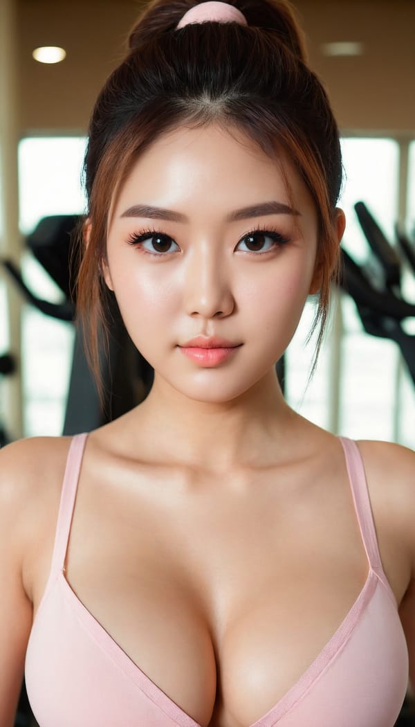 Tags: 21872187, SDXL
{"3": {"inputs": {"seed": 187674993448792, "steps": 64, "cfg": 6.33, "sampler_name": "dpmpp_2m", "scheduler": "karras", "denoise": 1.0, "model": ["27", 0], "positive": ["6", 0], "negative": ["7", 0], "latent_image": ["5", 0]}, "class_type": "KSampler"}, "4": {"inputs": {"ckpt_name": "juggernautXL_v8Rundiffusion.safetensors"}, "class_type": "CheckpointLoaderSimple"}, "5": {"inputs": {"width": 768, "height": 1344, "batch_size": 1}, "class_type": "EmptyLatentImage"}, "6": {"inputs": {"text": "23 year old girl, (sexy lips:1.06), (eyelashes:1.07), (double eyelids:0.95), (idol:1.04), (seductive facial expression:1.01), (temptress:1.13), (seductive pose:0.97), (detailed face:1.14), (cute:1.10), (blush:1.04), (beautiful eyes:0.95), (slim:1.01), (in a seductive pose:1.02), (large perky breasts:0.96), (cleavage:1.11), (thigh gap:1.14), (in skimpy gym outfit:1.05) at a gym, (candid cinema:1.07), (detailed skin:1.02), (natural looking skin:1.00), (textured skin:1.09), (portra:1.05), (skin fuzz:1.08), (RAW:1.07), (film:1.04), (soft lighting:1.05)", "clip": ["27", 1]}, "class_type": "CLIPTextEncode"}, "7": {"inputs": {"text": "(watermark:1.06), (bad hands:1.14), (open mouth:1.12), (low resolution:1.10), (worst quality:1.13), (distorted:1.12)", "clip": ["27", 1]}, "class_type": "CLIPTextEncode"}, "8": {"inputs": {"samples": ["3", 0], "vae": ["4", 2]}, "class_type": "VAEDecode"}, "25": {"inputs": {"lora_name": "nudify_xl.safetensors", "strength_model": 0.11, "strength_clip": 0.0, "model": ["4", 0], "clip": ["4", 1]}, "class_type": "LoraLoader"}, "26": {"inputs": {"lora_name": "shirtlift_SDXL_v2.safetensors", "strength_model": 0.0, "strength_clip": 0.08, "model": ["25", 0], "clip": ["25", 1]}, "class_type": "LoraLoader"}, "27": {"inputs": {"lora_name": "PerfectEyesXL.safetensors", "strength_model": 0.0, "strength_clip": 0.04, "model": ["26", 0], "clip": ["26", 1]}, "class_type": "LoraLoader"}, "30": {"inputs": {"model_name": "4x_NMKD-Superscale-SP_178000_G.pth"}, "class_type": "UpscaleModelLoader"}, "31": {"inputs": {"upscale_model": ["30", 0], "image": ["8", 0]}, "class_type": "ImageUpscaleWithModel"}, "32": {"inputs": {"upscale_method": "lanczos", "scale_by": 0.5, "image": ["31", 0]}, "class_type": "ImageScaleBy"}, "33": {"inputs": {"pixels": ["32", 0], "vae": ["4", 2]}, "class_type": "VAEEncode"}, "34": {"inputs": {"seed": 187674993448792, "steps": 64, "cfg": 6.33, "sampler_name": "dpmpp_2m", "scheduler": "karras", "denoise": 0.3, "model": ["27", 0], "positive": ["6", 0], "negative": ["7", 0], "latent_image": ["33", 0]}, "class_type": "KSampler"}, "36": {"inputs": {"samples": ["34", 0], "vae": ["4", 2]}, "class_type": "VAEDecode"}, "39": {"inputs": {"filename_prefix": "comfyapi-1707912969616", "images": ["36", 0]}, "class_type": "SaveImage"}}