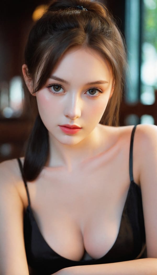 Tags: 21872187, SDXL
{"3": {"inputs": {"seed": 723613021499845, "steps": 64, "cfg": 5.11, "sampler_name": "dpmpp_2m", "scheduler": "karras", "denoise": 1.0, "model": ["27", 0], "positive": ["6", 0], "negative": ["7", 0], "latent_image": ["5", 0]}, "class_type": "KSampler"}, "4": {"inputs": {"ckpt_name": "leosamsHelloworldSDXL_helloworldSDXL32DPO.safetensors"}, "class_type": "CheckpointLoaderSimple"}, "5": {"inputs": {"width": 768, "height": 1344, "batch_size": 1}, "class_type": "EmptyLatentImage"}, "6": {"inputs": {"text": "19 year old girl, (ukrainian:1.12), (seductive facial expression:1.13), (pale skin:1.04), (seductive pose:1.02), (sexy lips:0.98), (double eyelids:0.98), (blush:1.04), (detailed face:1.03), (temptress:1.13), (eyelashes:0.97), (slim:1.10), (idol:1.03), (beautiful eyes:1.01), (cute:1.07), (in a seductive pose:1.13), (large perky breasts:1.05), (cleavage:1.04), (thigh gap:0.97), (wearing a little black dress:1.03) at a fine dining restaurant, (natural looking skin:1.08), (soft lighting:1.08), (film:1.08), (textured skin:1.01), (detailed skin:1.03), (skin fuzz:1.02), (portra:1.06), (candid cinema:1.00), (RAW:1.08)", "clip": ["27", 1]}, "class_type": "CLIPTextEncode"}, "7": {"inputs": {"text": "(distorted:1.08), (watermark:1.06), (low resolution:1.14), (bad hands:1.11), (twisted:1.12), (open mouth:1.12)", "clip": ["27", 1]}, "class_type": "CLIPTextEncode"}, "8": {"inputs": {"samples": ["3", 0], "vae": ["4", 2]}, "class_type": "VAEDecode"}, "25": {"inputs": {"lora_name": "nudify_xl.safetensors", "strength_model": 0.0, "strength_clip": 0.08, "model": ["4", 0], "clip": ["4", 1]}, "class_type": "LoraLoader"}, "26": {"inputs": {"lora_name": "shirtlift_SDXL_v2.safetensors", "strength_model": 0.04, "strength_clip": 0.04, "model": ["25", 0], "clip": ["25", 1]}, "class_type": "LoraLoader"}, "27": {"inputs": {"lora_name": "PerfectEyesXL.safetensors", "strength_model": 0.0, "strength_clip": 0.11, "model": ["26", 0], "clip": ["26", 1]}, "class_type": "LoraLoader"}, "30": {"inputs": {"model_name": "4x_NMKD-Superscale-SP_178000_G.pth"}, "class_type": "UpscaleModelLoader"}, "31": {"inputs": {"upscale_model": ["30", 0], "image": ["8", 0]}, "class_type": "ImageUpscaleWithModel"}, "32": {"inputs": {"upscale_method": "lanczos", "scale_by": 0.5, "image": ["31", 0]}, "class_type": "ImageScaleBy"}, "33": {"inputs": {"pixels": ["32", 0], "vae": ["4", 2]}, "class_type": "VAEEncode"}, "34": {"inputs": {"seed": 723613021499845, "steps": 64, "cfg": 5.11, "sampler_name": "dpmpp_2m", "scheduler": "karras", "denoise": 0.3, "model": ["27", 0], "positive": ["6", 0], "negative": ["7", 0], "latent_image": ["33", 0]}, "class_type": "KSampler"}, "36": {"inputs": {"samples": ["34", 0], "vae": ["4", 2]}, "class_type": "VAEDecode"}, "39": {"inputs": {"filename_prefix": "comfyapi-1708023459833", "images": ["36", 0]}, "class_type": "SaveImage"}}