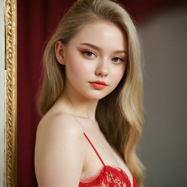 Tags: 21872187, SDXL
{"3": {"inputs": {"seed": 974305411390173, "steps": 32, "cfg": 5.74, "sampler_name": "dpmpp_2m", "scheduler": "karras", "denoise": 1.0, "model": ["27", 0], "positive": ["6", 0], "negative": ["7", 0], "latent_image": ["5", 0]}, "class_type": "KSampler"}, "4": {"inputs": {"ckpt_name": "juggernautxl.safetensors"}, "class_type": "CheckpointLoaderSimple"}, "5": {"inputs": {"width": 1024, "height": 1024, "batch_size": 1}, "class_type": "EmptyLatentImage"}, "6": {"inputs": {"text": "18 year old girl, (russian:1.02), (ukrainian:0.97), (double eyelids:0.95), (detailed face:1.08), (slim:0.95), (seductive pose:0.97), (cute:1.01), (temptress:0.99), (beautiful eyes:1.03), (idol:1.00), (eyelashes:1.00), (blush:1.02), (pale skin:1.06), (sexy lips:1.04), (seductive facial expression:1.08), (perky ass:0.96), (exposed ass:1.01), (looking back:0.98), (sexy ass:1.07), (thigh gap:1.01), (wearing a low-cut red dress:1.03) at a ballroom, (skin fuzz:1.09), (natural looking skin:1.00), (soft lighting:1.01), (portra:1.00), (film:1.09), (textured skin:1.01), (candid cinema:1.04), (RAW:1.06), (detailed skin:1.05)", "clip": ["27", 1]}, "class_type": "CLIPTextEncode"}, "7": {"inputs": {"text": "(low resolution:1.10), (watermark:1.06), (distorted:1.07), (bad hands:1.11), (worst quality:1.06), (open mouth:1.13), (twisted:1.07)", "clip": ["27", 1]}, "class_type": "CLIPTextEncode"}, "8": {"inputs": {"samples": ["3", 0], "vae": ["4", 2]}, "class_type": "VAEDecode"}, "25": {"inputs": {"lora_name": "nudify_xl.safetensors", "strength_model": 0.32, "strength_clip": 0.25, "model": ["4", 0], "clip": ["4", 1]}, "class_type": "LoraLoader"}, "26": {"inputs": {"lora_name": "shirtlift_SDXL_v2.safetensors", "strength_model": 0.02, "strength_clip": 0.04, "model": ["25", 0], "clip": ["25", 1]}, "class_type": "LoraLoader"}, "27": {"inputs": {"lora_name": "PerfectEyesXL.safetensors", "strength_model": 0.16, "strength_clip": 0.06, "model": ["26", 0], "clip": ["26", 1]}, "class_type": "LoraLoader"}, "30": {"inputs": {"model_name": "4x_NMKD-Superscale-SP_178000_G.pth"}, "class_type": "UpscaleModelLoader"}, "31": {"inputs": {"upscale_model": ["30", 0], "image": ["8", 0]}, "class_type": "ImageUpscaleWithModel"}, "32": {"inputs": {"upscale_method": "lanczos", "scale_by": 0.5, "image": ["31", 0]}, "class_type": "ImageScaleBy"}, "33": {"inputs": {"pixels": ["32", 0], "vae": ["4", 2]}, "class_type": "VAEEncode"}, "34": {"inputs": {"seed": 974305411390173, "steps": 32, "cfg": 5.74, "sampler_name": "dpmpp_2m", "scheduler": "karras", "denoise": 0.3, "model": ["27", 0], "positive": ["6", 0], "negative": ["7", 0], "latent_image": ["33", 0]}, "class_type": "KSampler"}, "36": {"inputs": {"samples": ["34", 0], "vae": ["4", 2]}, "class_type": "VAEDecode"}, "39": {"inputs": {"filename_prefix": "comfyapi-1713867402870", "images": ["36", 0]}, "class_type": "SaveImage"}}