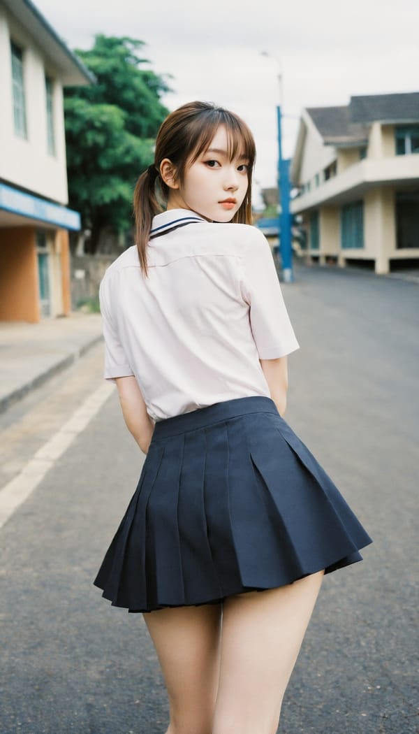 Tags: 21872187, SDXL
{"3": {"inputs": {"seed": 526620725656227, "steps": 32, "cfg": 6.26, "sampler_name": "dpmpp_2m", "scheduler": "karras", "denoise": 1.0, "model": ["27", 0], "positive": ["6", 0], "negative": ["7", 0], "latent_image": ["5", 0]}, "class_type": "KSampler"}, "4": {"inputs": {"ckpt_name": "helloworldxl.safetensors"}, "class_type": "CheckpointLoaderSimple"}, "5": {"inputs": {"width": 768, "height": 1344, "batch_size": 1}, "class_type": "EmptyLatentImage"}, "6": {"inputs": {"text": "22 year old girl, (eyelashes:0.97), (temptress:1.12), (detailed face:0.98), (double eyelids:1.01), (idol:1.07), (seductive pose:1.13), (cute:1.12), (beautiful eyes:1.11), (seductive facial expression:1.09), (pale skin:1.01), (sexy lips:1.06), (blush:1.00), (slim:1.07), (perky ass:1.08), (exposed ass:1.02), (looking back:1.02), (sexy ass:1.12), (thigh gap:1.11), (school uniform:1.10), choker, busy street, (portra:1.07), (natural looking skin:1.02), (RAW:1.04), (textured skin:1.03), (skin fuzz:1.01), (soft lighting:1.07), (detailed skin:1.01), (candid cinema:1.08), (film:1.03)", "clip": ["27", 1]}, "class_type": "CLIPTextEncode"}, "7": {"inputs": {"text": "(distorted:1.13), (twisted:1.14), (low resolution:1.09), (open mouth:1.06), (worst quality:1.12), (bad hands:1.09), (watermark:1.14)", "clip": ["27", 1]}, "class_type": "CLIPTextEncode"}, "8": {"inputs": {"samples": ["3", 0], "vae": ["4", 2]}, "class_type": "VAEDecode"}, "25": {"inputs": {"lora_name": "nudify_xl.safetensors", "strength_model": 0.16, "strength_clip": 0.08, "model": ["4", 0], "clip": ["4", 1]}, "class_type": "LoraLoader"}, "26": {"inputs": {"lora_name": "shirtlift_SDXL_v2.safetensors", "strength_model": 0.14, "strength_clip": 0.03, "model": ["25", 0], "clip": ["25", 1]}, "class_type": "LoraLoader"}, "27": {"inputs": {"lora_name": "PerfectEyesXL.safetensors", "strength_model": 0.18, "strength_clip": 0.18, "model": ["26", 0], "clip": ["26", 1]}, "class_type": "LoraLoader"}, "30": {"inputs": {"model_name": "4x_NMKD-Superscale-SP_178000_G.pth"}, "class_type": "UpscaleModelLoader"}, "31": {"inputs": {"upscale_model": ["30", 0], "image": ["8", 0]}, "class_type": "ImageUpscaleWithModel"}, "32": {"inputs": {"upscale_method": "lanczos", "scale_by": 0.5, "image": ["31", 0]}, "class_type": "ImageScaleBy"}, "33": {"inputs": {"pixels": ["32", 0], "vae": ["4", 2]}, "class_type": "VAEEncode"}, "34": {"inputs": {"seed": 526620725656227, "steps": 32, "cfg": 6.26, "sampler_name": "dpmpp_2m", "scheduler": "karras", "denoise": 0.3, "model": ["27", 0], "positive": ["6", 0], "negative": ["7", 0], "latent_image": ["33", 0]}, "class_type": "KSampler"}, "36": {"inputs": {"samples": ["34", 0], "vae": ["4", 2]}, "class_type": "VAEDecode"}, "39": {"inputs": {"filename_prefix": "comfyapi-1713902137486", "images": ["36", 0]}, "class_type": "SaveImage"}}