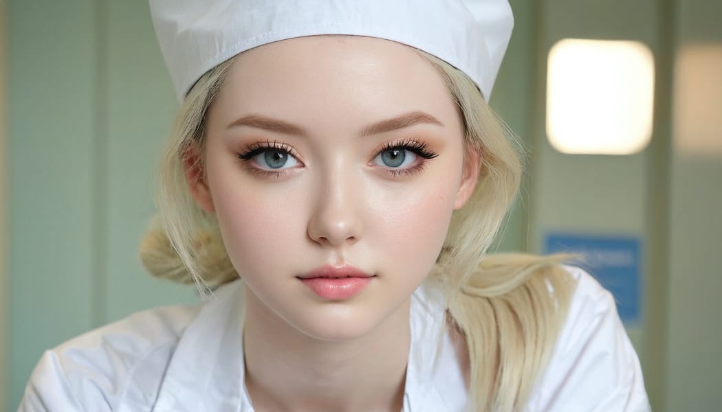 Tags: 21872187, SDXL
{"3": {"inputs": {"seed": 250543939766269, "steps": 32, "cfg": 7.24, "sampler_name": "dpmpp_2m", "scheduler": "karras", "denoise": 1.0, "model": ["27", 0], "positive": ["6", 0], "negative": ["7", 0], "latent_image": ["5", 0]}, "class_type": "KSampler"}, "4": {"inputs": {"ckpt_name": "juggernautxl.safetensors"}, "class_type": "CheckpointLoaderSimple"}, "5": {"inputs": {"width": 1344, "height": 768, "batch_size": 1}, "class_type": "EmptyLatentImage"}, "6": {"inputs": {"text": "22 year old girl, (pale skin:0.96), (detailed face:1.13), (seductive pose:1.07), (blush:1.02), (cute:1.02), (idol:0.98), (slim:0.95), (beautiful eyes:1.06), (double eyelids:1.10), (eyelashes:1.06), (temptress:1.10), (sexy lips:1.12), (seductive facial expression:1.06), (in a seductive pose:1.03), (large perky breasts:0.96), (cleavage:1.12), (thigh gap:1.06), (nurse in uniform:1.10) working in a hospital ward, (skin fuzz:1.02), (soft lighting:1.07), (candid cinema:1.09), (portra:1.08), (film:1.06), (textured skin:1.01), (RAW:1.09), (natural looking skin:1.03), (detailed skin:1.06)", "clip": ["27", 1]}, "class_type": "CLIPTextEncode"}, "7": {"inputs": {"text": "(worst quality:1.09), (low resolution:1.07), (twisted:1.12), (open mouth:1.13), (watermark:1.06), (bad hands:1.08), (distorted:1.08)", "clip": ["27", 1]}, "class_type": "CLIPTextEncode"}, "8": {"inputs": {"samples": ["3", 0], "vae": ["4", 2]}, "class_type": "VAEDecode"}, "25": {"inputs": {"lora_name": "nudify_xl.safetensors", "strength_model": 0.11, "strength_clip": 0.0, "model": ["4", 0], "clip": ["4", 1]}, "class_type": "LoraLoader"}, "26": {"inputs": {"lora_name": "shirtlift_SDXL_v2.safetensors", "strength_model": 0.14, "strength_clip": 0.03, "model": ["25", 0], "clip": ["25", 1]}, "class_type": "LoraLoader"}, "27": {"inputs": {"lora_name": "PerfectEyesXL.safetensors", "strength_model": 0.08, "strength_clip": 0.19, "model": ["26", 0], "clip": ["26", 1]}, "class_type": "LoraLoader"}, "30": {"inputs": {"model_name": "4x_NMKD-Superscale-SP_178000_G.pth"}, "class_type": "UpscaleModelLoader"}, "31": {"inputs": {"upscale_model": ["30", 0], "image": ["8", 0]}, "class_type": "ImageUpscaleWithModel"}, "32": {"inputs": {"upscale_method": "lanczos", "scale_by": 0.5, "image": ["31", 0]}, "class_type": "ImageScaleBy"}, "33": {"inputs": {"pixels": ["32", 0], "vae": ["4", 2]}, "class_type": "VAEEncode"}, "34": {"inputs": {"seed": 250543939766269, "steps": 32, "cfg": 7.24, "sampler_name": "dpmpp_2m", "scheduler": "karras", "denoise": 0.3, "model": ["27", 0], "positive": ["6", 0], "negative": ["7", 0], "latent_image": ["33", 0]}, "class_type": "KSampler"}, "36": {"inputs": {"samples": ["34", 0], "vae": ["4", 2]}, "class_type": "VAEDecode"}, "39": {"inputs": {"filename_prefix": "comfyapi-1716149610219", "images": ["36", 0]}, "class_type": "SaveImage"}}