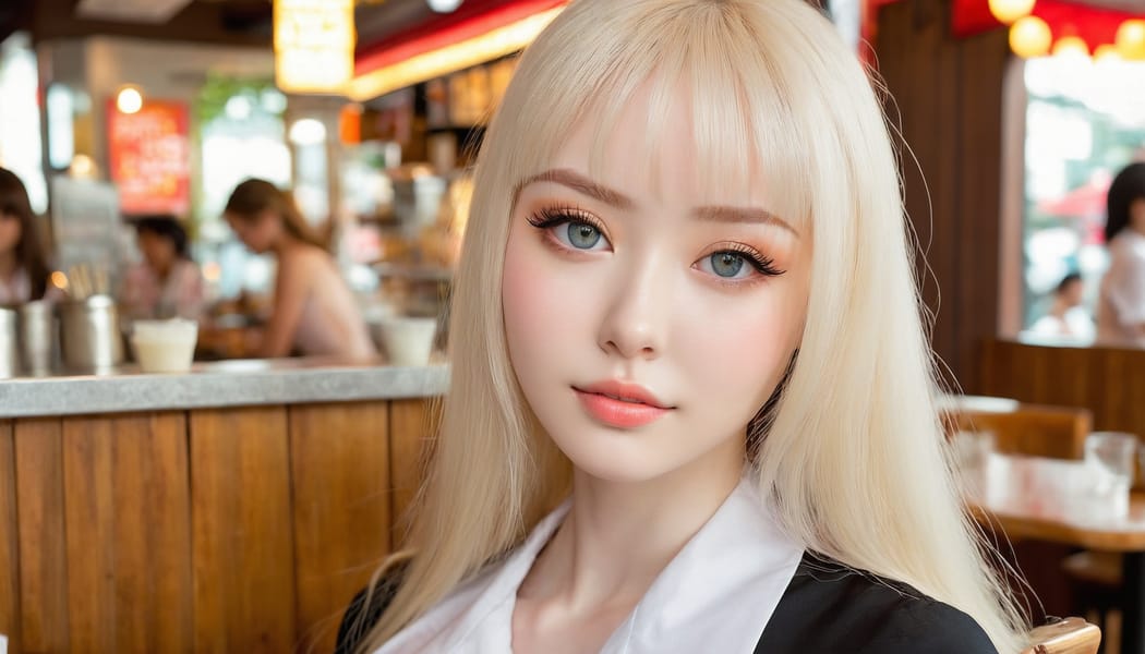 Tags: 21872187, SDXL
{"3": {"inputs": {"seed": 873505694610105, "steps": 64, "cfg": 6.84, "sampler_name": "dpmpp_2m", "scheduler": "karras", "denoise": 1.0, "model": ["27", 0], "positive": ["6", 0], "negative": ["7", 0], "latent_image": ["5", 0]}, "class_type": "KSampler"}, "4": {"inputs": {"ckpt_name": "juggernautxl.safetensors"}, "class_type": "CheckpointLoaderSimple"}, "5": {"inputs": {"width": 1344, "height": 768, "batch_size": 1}, "class_type": "EmptyLatentImage"}, "6": {"inputs": {"text": "19 year old girl, (sexy lips:1.03), (pale skin:1.14), (double eyelids:1.05), (seductive facial expression:1.14), (seductive pose:0.99), (eyelashes:1.14), (cute:1.14), (blush:1.05), (slim:1.14), (temptress:0.96), (idol:1.11), (detailed face:1.10), (beautiful eyes:1.04), (in a seductive pose:1.01), (large perky breasts:1.10), (cleavage:0.98), (thigh gap:1.14), (a waitress in uniform:1.05) working at a restaurant, (natural looking skin:1.05), (skin fuzz:1.09), (soft lighting:1.01), (film:1.09), (detailed skin:1.01), (portra:1.08), (textured skin:1.00), (candid cinema:1.08)", "clip": ["27", 1]}, "class_type": "CLIPTextEncode"}, "7": {"inputs": {"text": "(watermark:1.11), (distorted:1.12), (low resolution:1.10), (worst quality:1.07), (twisted:1.09), (open mouth:1.13), (bad hands:1.06)", "clip": ["27", 1]}, "class_type": "CLIPTextEncode"}, "8": {"inputs": {"samples": ["3", 0], "vae": ["4", 2]}, "class_type": "VAEDecode"}, "25": {"inputs": {"lora_name": "nudify_xl.safetensors", "strength_model": 0.01, "strength_clip": 0.21, "model": ["4", 0], "clip": ["4", 1]}, "class_type": "LoraLoader"}, "26": {"inputs": {"lora_name": "shirtlift_SDXL_v2.safetensors", "strength_model": 0.12, "strength_clip": 0.15, "model": ["25", 0], "clip": ["25", 1]}, "class_type": "LoraLoader"}, "27": {"inputs": {"lora_name": "PerfectEyesXL.safetensors", "strength_model": 0.14, "strength_clip": 0.17, "model": ["26", 0], "clip": ["26", 1]}, "class_type": "LoraLoader"}, "30": {"inputs": {"model_name": "4x_NMKD-Superscale-SP_178000_G.pth"}, "class_type": "UpscaleModelLoader"}, "31": {"inputs": {"upscale_model": ["30", 0], "image": ["8", 0]}, "class_type": "ImageUpscaleWithModel"}, "32": {"inputs": {"upscale_method": "lanczos", "scale_by": 0.5, "image": ["31", 0]}, "class_type": "ImageScaleBy"}, "33": {"inputs": {"pixels": ["32", 0], "vae": ["4", 2]}, "class_type": "VAEEncode"}, "34": {"inputs": {"seed": 873505694610105, "steps": 64, "cfg": 6.84, "sampler_name": "dpmpp_2m", "scheduler": "karras", "denoise": 0.3, "model": ["27", 0], "positive": ["6", 0], "negative": ["7", 0], "latent_image": ["33", 0]}, "class_type": "KSampler"}, "36": {"inputs": {"samples": ["34", 0], "vae": ["4", 2]}, "class_type": "VAEDecode"}, "39": {"inputs": {"filename_prefix": "comfyapi-1714417413406", "images": ["36", 0]}, "class_type": "SaveImage"}}