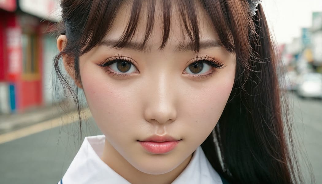 Tags: 21872187, SDXL
{"3": {"inputs": {"seed": 249347854392402, "steps": 32, "cfg": 6.47, "sampler_name": "dpmpp_2m", "scheduler": "karras", "denoise": 1.0, "model": ["27", 0], "positive": ["6", 0], "negative": ["7", 0], "latent_image": ["5", 0]}, "class_type": "KSampler"}, "4": {"inputs": {"ckpt_name": "juggernautxl.safetensors"}, "class_type": "CheckpointLoaderSimple"}, "5": {"inputs": {"width": 1344, "height": 768, "batch_size": 1}, "class_type": "EmptyLatentImage"}, "6": {"inputs": {"text": "25 year old girl, (irish:1.02), (korean:1.12), (japanese:0.95), (seductive facial expression:1.06), (detailed face:1.06), (double eyelids:1.01), (pale skin:1.09), (seductive pose:1.10), (blush:1.09), (idol:0.95), (beautiful eyes:1.08), (cute:1.14), (slim:0.97), (eyelashes:1.02), (temptress:1.13), (in a seductive pose:0.96), (large perky breasts:1.05), (cleavage:1.05), (thigh gap:1.04), (school uniform:0.99), choker, busy street, (textured skin:1.05), (natural looking skin:1.05), (portra:1.00), (skin fuzz:1.07), (soft lighting:1.05), (RAW:1.05), (film:1.04), (detailed skin:1.03), (candid cinema:1.09)", "clip": ["27", 1]}, "class_type": "CLIPTextEncode"}, "7": {"inputs": {"text": "(low resolution:1.09), (distorted:1.08), (twisted:1.12), (open mouth:1.14), (worst quality:1.12), (watermark:1.09)", "clip": ["27", 1]}, "class_type": "CLIPTextEncode"}, "8": {"inputs": {"samples": ["3", 0], "vae": ["4", 2]}, "class_type": "VAEDecode"}, "25": {"inputs": {"lora_name": "nudify_xl.safetensors", "strength_model": 0.13, "strength_clip": 0.3, "model": ["4", 0], "clip": ["4", 1]}, "class_type": "LoraLoader"}, "26": {"inputs": {"lora_name": "shirtlift_SDXL_v2.safetensors", "strength_model": 0.1, "strength_clip": 0.1, "model": ["25", 0], "clip": ["25", 1]}, "class_type": "LoraLoader"}, "27": {"inputs": {"lora_name": "PerfectEyesXL.safetensors", "strength_model": 0.06, "strength_clip": 0.06, "model": ["26", 0], "clip": ["26", 1]}, "class_type": "LoraLoader"}, "30": {"inputs": {"model_name": "4x_NMKD-Superscale-SP_178000_G.pth"}, "class_type": "UpscaleModelLoader"}, "31": {"inputs": {"upscale_model": ["30", 0], "image": ["8", 0]}, "class_type": "ImageUpscaleWithModel"}, "32": {"inputs": {"upscale_method": "lanczos", "scale_by": 0.5, "image": ["31", 0]}, "class_type": "ImageScaleBy"}, "33": {"inputs": {"pixels": ["32", 0], "vae": ["4", 2]}, "class_type": "VAEEncode"}, "34": {"inputs": {"seed": 249347854392402, "steps": 32, "cfg": 6.47, "sampler_name": "dpmpp_2m", "scheduler": "karras", "denoise": 0.3, "model": ["27", 0], "positive": ["6", 0], "negative": ["7", 0], "latent_image": ["33", 0]}, "class_type": "KSampler"}, "36": {"inputs": {"samples": ["34", 0], "vae": ["4", 2]}, "class_type": "VAEDecode"}, "39": {"inputs": {"filename_prefix": "comfyapi-1725395125931", "images": ["36", 0]}, "class_type": "SaveImage"}}