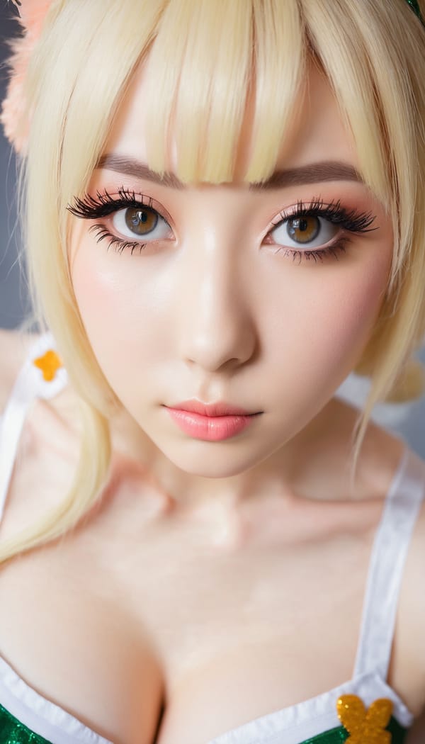 Tags: 21872187, SDXL
{"3": {"inputs": {"seed": 320206097300657, "steps": 64, "cfg": 7.57, "sampler_name": "dpmpp_2m", "scheduler": "karras", "denoise": 1.0, "model": ["27", 0], "positive": ["6", 0], "negative": ["7", 0], "latent_image": ["5", 0]}, "class_type": "KSampler"}, "4": {"inputs": {"ckpt_name": "juggernautxl.safetensors"}, "class_type": "CheckpointLoaderSimple"}, "5": {"inputs": {"width": 768, "height": 1344, "batch_size": 1}, "class_type": "EmptyLatentImage"}, "6": {"inputs": {"text": "22 year old girl, (irish:1.13), (idol:1.09), (beautiful eyes:1.03), (temptress:0.96), (double eyelids:1.12), (cute:1.06), (seductive pose:1.04), (sexy lips:1.09), (detailed face:1.01), (eyelashes:1.03), (slim:1.09), (blush:1.10), (pale skin:1.05), (perky ass:1.02), (exposed ass:0.95), (looking back:1.10), (sexy ass:1.14), (thigh gap:0.98), (in a cosplay:0.99) at comiket posing for camera, (soft lighting:1.04), (candid cinema:1.00), (portra:1.02), (natural looking skin:1.09), (film:1.05), (detailed skin:1.04), (textured skin:1.07), (RAW:1.09), (skin fuzz:1.04)", "clip": ["27", 1]}, "class_type": "CLIPTextEncode"}, "7": {"inputs": {"text": "(open mouth:1.11), (distorted:1.12), (watermark:1.11), (bad hands:1.07), (worst quality:1.11), (low resolution:1.08), (twisted:1.08)", "clip": ["27", 1]}, "class_type": "CLIPTextEncode"}, "8": {"inputs": {"samples": ["3", 0], "vae": ["4", 2]}, "class_type": "VAEDecode"}, "25": {"inputs": {"lora_name": "nudify_xl.safetensors", "strength_model": 0.07, "strength_clip": 0.01, "model": ["4", 0], "clip": ["4", 1]}, "class_type": "LoraLoader"}, "26": {"inputs": {"lora_name": "shirtlift_SDXL_v2.safetensors", "strength_model": 0.01, "strength_clip": 0.1, "model": ["25", 0], "clip": ["25", 1]}, "class_type": "LoraLoader"}, "27": {"inputs": {"lora_name": "PerfectEyesXL.safetensors", "strength_model": 0.11, "strength_clip": 0.18, "model": ["26", 0], "clip": ["26", 1]}, "class_type": "LoraLoader"}, "30": {"inputs": {"model_name": "4x_NMKD-Superscale-SP_178000_G.pth"}, "class_type": "UpscaleModelLoader"}, "31": {"inputs": {"upscale_model": ["30", 0], "image": ["8", 0]}, "class_type": "ImageUpscaleWithModel"}, "32": {"inputs": {"upscale_method": "lanczos", "scale_by": 0.5, "image": ["31", 0]}, "class_type": "ImageScaleBy"}, "33": {"inputs": {"pixels": ["32", 0], "vae": ["4", 2]}, "class_type": "VAEEncode"}, "34": {"inputs": {"seed": 320206097300657, "steps": 64, "cfg": 7.57, "sampler_name": "dpmpp_2m", "scheduler": "karras", "denoise": 0.3, "model": ["27", 0], "positive": ["6", 0], "negative": ["7", 0], "latent_image": ["33", 0]}, "class_type": "KSampler"}, "36": {"inputs": {"samples": ["34", 0], "vae": ["4", 2]}, "class_type": "VAEDecode"}, "39": {"inputs": {"filename_prefix": "comfyapi-1713654051746", "images": ["36", 0]}, "class_type": "SaveImage"}}