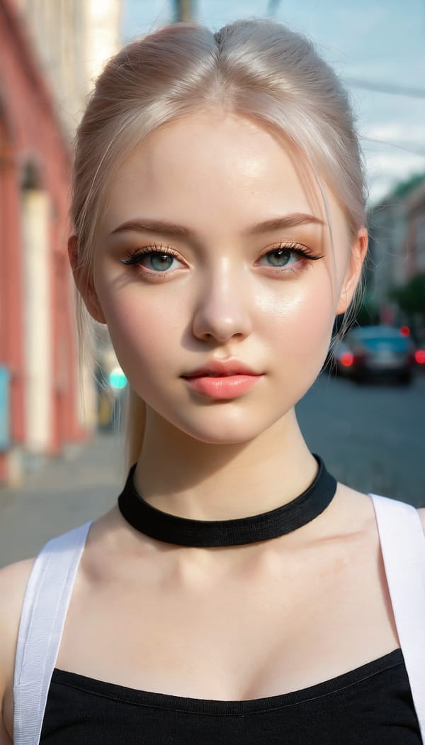 Tags: 21872187, SDXL
{"3": {"inputs": {"seed": 861290073909795, "steps": 64, "cfg": 6.65, "sampler_name": "dpmpp_2m", "scheduler": "karras", "denoise": 1.0, "model": ["27", 0], "positive": ["6", 0], "negative": ["7", 0], "latent_image": ["5", 0]}, "class_type": "KSampler"}, "4": {"inputs": {"ckpt_name": "juggernautxl.safetensors"}, "class_type": "CheckpointLoaderSimple"}, "5": {"inputs": {"width": 768, "height": 1344, "batch_size": 1}, "class_type": "EmptyLatentImage"}, "6": {"inputs": {"text": "22 year old girl, (ukrainian:1.05), (russian:1.01), (pale skin:1.03), (double eyelids:1.13), (temptress:1.12), (idol:1.03), (slim:1.00), (eyelashes:0.97), (seductive pose:1.09), (sexy lips:1.10), (detailed face:1.03), (seductive facial expression:1.00), (beautiful eyes:1.12), (blush:1.10), (perky ass:1.04), (exposed ass:1.06), (looking back:0.95), (sexy ass:1.06), (thigh gap:1.01), (school uniform:0.98), choker, busy street, (detailed skin:1.02), (soft lighting:1.06), (portra:1.09), (RAW:1.04), (textured skin:1.09), (natural looking skin:1.04), (skin fuzz:1.00), (film:1.04), (candid cinema:1.07)", "clip": ["27", 1]}, "class_type": "CLIPTextEncode"}, "7": {"inputs": {"text": "(distorted:1.10), (twisted:1.12), (bad hands:1.11), (watermark:1.05), (worst quality:1.12), (low resolution:1.11), (open mouth:1.13)", "clip": ["27", 1]}, "class_type": "CLIPTextEncode"}, "8": {"inputs": {"samples": ["3", 0], "vae": ["4", 2]}, "class_type": "VAEDecode"}, "25": {"inputs": {"lora_name": "nudify_xl.safetensors", "strength_model": 0.08, "strength_clip": 0.04, "model": ["4", 0], "clip": ["4", 1]}, "class_type": "LoraLoader"}, "26": {"inputs": {"lora_name": "shirtlift_SDXL_v2.safetensors", "strength_model": 0.14, "strength_clip": 0.11, "model": ["25", 0], "clip": ["25", 1]}, "class_type": "LoraLoader"}, "27": {"inputs": {"lora_name": "PerfectEyesXL.safetensors", "strength_model": 0.09, "strength_clip": 0.16, "model": ["26", 0], "clip": ["26", 1]}, "class_type": "LoraLoader"}, "30": {"inputs": {"model_name": "4x_NMKD-Superscale-SP_178000_G.pth"}, "class_type": "UpscaleModelLoader"}, "31": {"inputs": {"upscale_model": ["30", 0], "image": ["8", 0]}, "class_type": "ImageUpscaleWithModel"}, "32": {"inputs": {"upscale_method": "lanczos", "scale_by": 0.5, "image": ["31", 0]}, "class_type": "ImageScaleBy"}, "33": {"inputs": {"pixels": ["32", 0], "vae": ["4", 2]}, "class_type": "VAEEncode"}, "34": {"inputs": {"seed": 861290073909795, "steps": 64, "cfg": 6.65, "sampler_name": "dpmpp_2m", "scheduler": "karras", "denoise": 0.3, "model": ["27", 0], "positive": ["6", 0], "negative": ["7", 0], "latent_image": ["33", 0]}, "class_type": "KSampler"}, "36": {"inputs": {"samples": ["34", 0], "vae": ["4", 2]}, "class_type": "VAEDecode"}, "39": {"inputs": {"filename_prefix": "comfyapi-1715929418424", "images": ["36", 0]}, "class_type": "SaveImage"}}