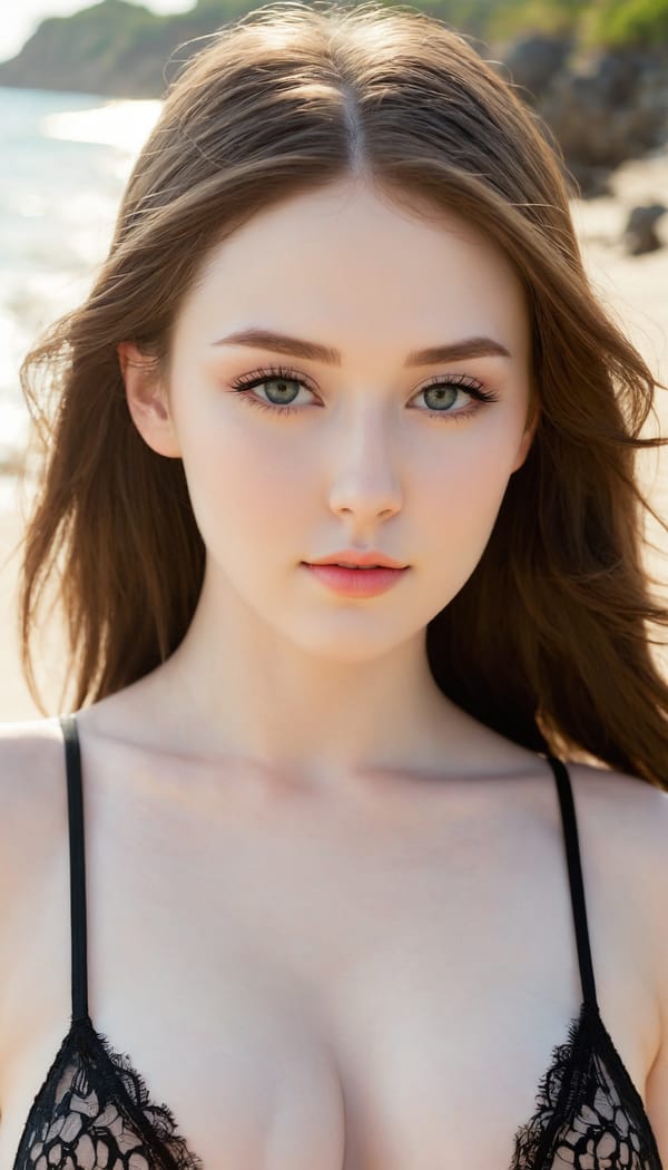 Tags: 21872187, SDXL
{"3": {"inputs": {"seed": 987504704281297, "steps": 32, "cfg": 6.73, "sampler_name": "dpmpp_2m", "scheduler": "karras", "denoise": 1.0, "model": ["27", 0], "positive": ["6", 0], "negative": ["7", 0], "latent_image": ["5", 0]}, "class_type": "KSampler"}, "4": {"inputs": {"ckpt_name": "juggernautXL_v8Rundiffusion.safetensors"}, "class_type": "CheckpointLoaderSimple"}, "5": {"inputs": {"width": 768, "height": 1344, "batch_size": 1}, "class_type": "EmptyLatentImage"}, "6": {"inputs": {"text": "19 year old girl, (detailed face:1.03), (temptress:0.95), (seductive pose:1.11), (pale skin:1.02), (double eyelids:1.06), (cute:0.99), (beautiful eyes:1.12), (sexy lips:1.08), (slim:1.11), (eyelashes:1.06), (seductive facial expression:1.03), (blush:1.04), (in a seductive pose:1.12), (large perky breasts:1.09), (cleavage:1.04), (thigh gap:0.96), strolling (nude:1.07) at a beach, (detailed skin:1.02), (textured skin:1.07), (natural looking skin:1.00), (film:1.09), (soft lighting:1.01), (skin fuzz:1.01), (candid cinema:1.06), (portra:1.00), (RAW:1.06)", "clip": ["27", 1]}, "class_type": "CLIPTextEncode"}, "7": {"inputs": {"text": "(distorted:1.12), (open mouth:1.11), (worst quality:1.14), (bad hands:1.12), (watermark:1.10), (low resolution:1.05), (twisted:1.11)", "clip": ["27", 1]}, "class_type": "CLIPTextEncode"}, "8": {"inputs": {"samples": ["3", 0], "vae": ["4", 2]}, "class_type": "VAEDecode"}, "25": {"inputs": {"lora_name": "nudify_xl.safetensors", "strength_model": 0.07, "strength_clip": 0.0, "model": ["4", 0], "clip": ["4", 1]}, "class_type": "LoraLoader"}, "26": {"inputs": {"lora_name": "shirtlift_SDXL_v2.safetensors", "strength_model": 0.0, "strength_clip": 0.17, "model": ["25", 0], "clip": ["25", 1]}, "class_type": "LoraLoader"}, "27": {"inputs": {"lora_name": "PerfectEyesXL.safetensors", "strength_model": 0.14, "strength_clip": 0.17, "model": ["26", 0], "clip": ["26", 1]}, "class_type": "LoraLoader"}, "30": {"inputs": {"model_name": "4x_NMKD-Superscale-SP_178000_G.pth"}, "class_type": "UpscaleModelLoader"}, "31": {"inputs": {"upscale_model": ["30", 0], "image": ["8", 0]}, "class_type": "ImageUpscaleWithModel"}, "32": {"inputs": {"upscale_method": "lanczos", "scale_by": 0.5, "image": ["31", 0]}, "class_type": "ImageScaleBy"}, "33": {"inputs": {"pixels": ["32", 0], "vae": ["4", 2]}, "class_type": "VAEEncode"}, "34": {"inputs": {"seed": 987504704281297, "steps": 32, "cfg": 6.73, "sampler_name": "dpmpp_2m", "scheduler": "karras", "denoise": 0.3, "model": ["27", 0], "positive": ["6", 0], "negative": ["7", 0], "latent_image": ["33", 0]}, "class_type": "KSampler"}, "36": {"inputs": {"samples": ["34", 0], "vae": ["4", 2]}, "class_type": "VAEDecode"}, "39": {"inputs": {"filename_prefix": "comfyapi-1707627619103", "images": ["36", 0]}, "class_type": "SaveImage"}}