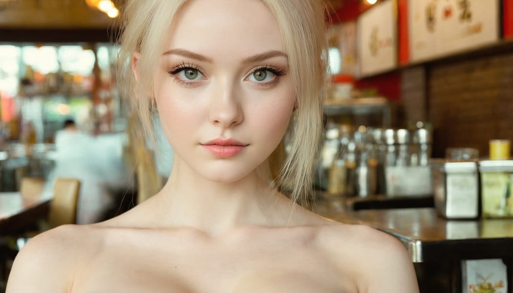 Tags: 21872187, SDXL
{"3": {"inputs": {"seed": 903495614738233, "steps": 32, "cfg": 5.29, "sampler_name": "dpmpp_2m", "scheduler": "karras", "denoise": 1.0, "model": ["27", 0], "positive": ["6", 0], "negative": ["7", 0], "latent_image": ["5", 0]}, "class_type": "KSampler"}, "4": {"inputs": {"ckpt_name": "juggernautxl.safetensors"}, "class_type": "CheckpointLoaderSimple"}, "5": {"inputs": {"width": 1344, "height": 768, "batch_size": 1}, "class_type": "EmptyLatentImage"}, "6": {"inputs": {"text": "22 year old girl, (russian:1.02), (irish:0.99), (beautiful eyes:0.99), (pale skin:1.10), (sexy lips:1.14), (idol:1.00), (seductive pose:0.95), (slim:1.00), (seductive facial expression:1.10), (eyelashes:1.10), (double eyelids:0.96), (blush:1.00), (detailed face:0.95), (temptress:1.07), (in a seductive pose:1.00), (large perky breasts:0.99), (cleavage:0.98), (thigh gap:1.06), (a waitress in uniform:0.96) working at a restaurant, (detailed skin:1.02), (film:1.05), (skin fuzz:1.05), (natural looking skin:1.01), (textured skin:1.02), (RAW:1.08), (candid cinema:1.03), (portra:1.04), (soft lighting:1.00)", "clip": ["27", 1]}, "class_type": "CLIPTextEncode"}, "7": {"inputs": {"text": "(twisted:1.09), (open mouth:1.13), (watermark:1.12), (low resolution:1.13), (worst quality:1.07), (distorted:1.10), (bad hands:1.10)", "clip": ["27", 1]}, "class_type": "CLIPTextEncode"}, "8": {"inputs": {"samples": ["3", 0], "vae": ["4", 2]}, "class_type": "VAEDecode"}, "25": {"inputs": {"lora_name": "nudify_xl.safetensors", "strength_model": 0.2, "strength_clip": 0.16, "model": ["4", 0], "clip": ["4", 1]}, "class_type": "LoraLoader"}, "26": {"inputs": {"lora_name": "shirtlift_SDXL_v2.safetensors", "strength_model": 0.17, "strength_clip": 0.15, "model": ["25", 0], "clip": ["25", 1]}, "class_type": "LoraLoader"}, "27": {"inputs": {"lora_name": "PerfectEyesXL.safetensors", "strength_model": 0.1, "strength_clip": 0.06, "model": ["26", 0], "clip": ["26", 1]}, "class_type": "LoraLoader"}, "30": {"inputs": {"model_name": "4x_NMKD-Superscale-SP_178000_G.pth"}, "class_type": "UpscaleModelLoader"}, "31": {"inputs": {"upscale_model": ["30", 0], "image": ["8", 0]}, "class_type": "ImageUpscaleWithModel"}, "32": {"inputs": {"upscale_method": "lanczos", "scale_by": 0.5, "image": ["31", 0]}, "class_type": "ImageScaleBy"}, "33": {"inputs": {"pixels": ["32", 0], "vae": ["4", 2]}, "class_type": "VAEEncode"}, "34": {"inputs": {"seed": 903495614738233, "steps": 32, "cfg": 5.29, "sampler_name": "dpmpp_2m", "scheduler": "karras", "denoise": 0.3, "model": ["27", 0], "positive": ["6", 0], "negative": ["7", 0], "latent_image": ["33", 0]}, "class_type": "KSampler"}, "36": {"inputs": {"samples": ["34", 0], "vae": ["4", 2]}, "class_type": "VAEDecode"}, "39": {"inputs": {"filename_prefix": "comfyapi-1715994040100", "images": ["36", 0]}, "class_type": "SaveImage"}}