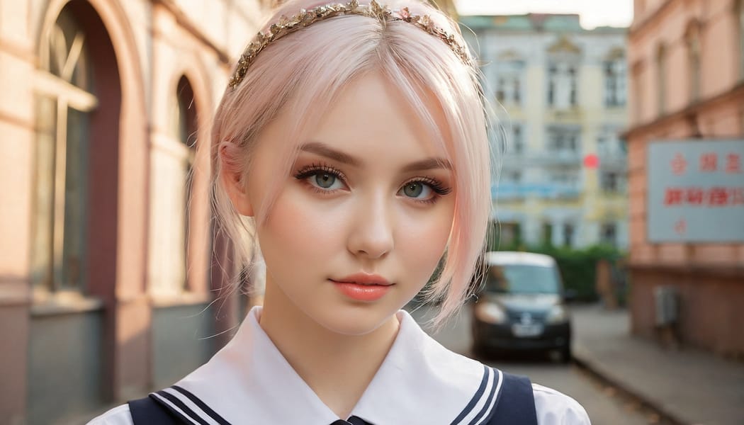 Tags: 21872187, SDXL
{"3": {"inputs": {"seed": 953459224679982, "steps": 32, "cfg": 6.35, "sampler_name": "dpmpp_2m", "scheduler": "karras", "denoise": 1.0, "model": ["27", 0], "positive": ["6", 0], "negative": ["7", 0], "latent_image": ["5", 0]}, "class_type": "KSampler"}, "4": {"inputs": {"ckpt_name": "juggernautxl.safetensors"}, "class_type": "CheckpointLoaderSimple"}, "5": {"inputs": {"width": 1344, "height": 768, "batch_size": 1}, "class_type": "EmptyLatentImage"}, "6": {"inputs": {"text": "26 year old girl, (ukrainian:1.14), (detailed face:1.12), (eyelashes:0.96), (slim:0.96), (seductive pose:1.08), (cute:1.14), (sexy lips:0.95), (idol:0.98), (beautiful eyes:0.96), (seductive facial expression:1.10), (blush:1.01), (temptress:1.12), (double eyelids:1.05), (pale skin:0.97), (in a seductive pose:0.99), (large perky breasts:0.96), (cleavage:1.01), (thigh gap:1.05), (school uniform:1.12), choker, busy street, (skin fuzz:1.01), (detailed skin:1.04), (soft lighting:1.01), (natural looking skin:1.00), (RAW:1.01), (film:1.01), (candid cinema:1.03), (portra:1.08), (textured skin:1.04)", "clip": ["27", 1]}, "class_type": "CLIPTextEncode"}, "7": {"inputs": {"text": "(distorted:1.09), (watermark:1.12), (worst quality:1.10), (low resolution:1.10), (twisted:1.11), (bad hands:1.05), (open mouth:1.06)", "clip": ["27", 1]}, "class_type": "CLIPTextEncode"}, "8": {"inputs": {"samples": ["3", 0], "vae": ["4", 2]}, "class_type": "VAEDecode"}, "25": {"inputs": {"lora_name": "nudify_xl.safetensors", "strength_model": 0.33, "strength_clip": 0.32, "model": ["4", 0], "clip": ["4", 1]}, "class_type": "LoraLoader"}, "26": {"inputs": {"lora_name": "shirtlift_SDXL_v2.safetensors", "strength_model": 0.11, "strength_clip": 0.14, "model": ["25", 0], "clip": ["25", 1]}, "class_type": "LoraLoader"}, "27": {"inputs": {"lora_name": "PerfectEyesXL.safetensors", "strength_model": 0.04, "strength_clip": 0.0, "model": ["26", 0], "clip": ["26", 1]}, "class_type": "LoraLoader"}, "30": {"inputs": {"model_name": "4x_NMKD-Superscale-SP_178000_G.pth"}, "class_type": "UpscaleModelLoader"}, "31": {"inputs": {"upscale_model": ["30", 0], "image": ["8", 0]}, "class_type": "ImageUpscaleWithModel"}, "32": {"inputs": {"upscale_method": "lanczos", "scale_by": 0.5, "image": ["31", 0]}, "class_type": "ImageScaleBy"}, "33": {"inputs": {"pixels": ["32", 0], "vae": ["4", 2]}, "class_type": "VAEEncode"}, "34": {"inputs": {"seed": 953459224679982, "steps": 32, "cfg": 6.35, "sampler_name": "dpmpp_2m", "scheduler": "karras", "denoise": 0.3, "model": ["27", 0], "positive": ["6", 0], "negative": ["7", 0], "latent_image": ["33", 0]}, "class_type": "KSampler"}, "36": {"inputs": {"samples": ["34", 0], "vae": ["4", 2]}, "class_type": "VAEDecode"}, "39": {"inputs": {"filename_prefix": "comfyapi-1732447672140", "images": ["36", 0]}, "class_type": "SaveImage"}}