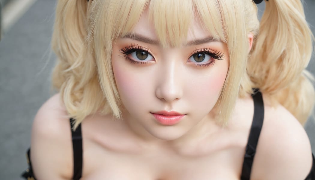 Tags: 21872187, SDXL
{"3": {"inputs": {"seed": 810498585209283, "steps": 32, "cfg": 5.88, "sampler_name": "dpmpp_2m", "scheduler": "karras", "denoise": 1.0, "model": ["27", 0], "positive": ["6", 0], "negative": ["7", 0], "latent_image": ["5", 0]}, "class_type": "KSampler"}, "4": {"inputs": {"ckpt_name": "juggernautxl.safetensors"}, "class_type": "CheckpointLoaderSimple"}, "5": {"inputs": {"width": 1344, "height": 768, "batch_size": 1}, "class_type": "EmptyLatentImage"}, "6": {"inputs": {"text": "22 year old girl, (eyelashes:1.09), (slim:1.10), (detailed face:1.05), (seductive pose:1.09), (pale skin:0.95), (temptress:1.14), (beautiful eyes:1.02), (double eyelids:1.02), (sexy lips:1.11), (seductive facial expression:1.02), (blush:0.95), (idol:1.09), (cute:1.06), (in a seductive pose:0.97), (large perky breasts:1.02), (cleavage:0.95), (thigh gap:1.11), (in a cosplay:1.08) at comiket posing for camera, (soft lighting:1.05), (textured skin:1.08), (skin fuzz:1.06), (film:1.06), (portra:1.03), (natural looking skin:1.02), (RAW:1.00), (candid cinema:1.04), (detailed skin:1.02)", "clip": ["27", 1]}, "class_type": "CLIPTextEncode"}, "7": {"inputs": {"text": "(low resolution:1.12), (worst quality:1.10), (twisted:1.06), (open mouth:1.05), (watermark:1.09), (distorted:1.13), (bad hands:1.09)", "clip": ["27", 1]}, "class_type": "CLIPTextEncode"}, "8": {"inputs": {"samples": ["3", 0], "vae": ["4", 2]}, "class_type": "VAEDecode"}, "25": {"inputs": {"lora_name": "nudify_xl.safetensors", "strength_model": 0.13, "strength_clip": 0.19, "model": ["4", 0], "clip": ["4", 1]}, "class_type": "LoraLoader"}, "26": {"inputs": {"lora_name": "shirtlift_SDXL_v2.safetensors", "strength_model": 0.08, "strength_clip": 0.05, "model": ["25", 0], "clip": ["25", 1]}, "class_type": "LoraLoader"}, "27": {"inputs": {"lora_name": "PerfectEyesXL.safetensors", "strength_model": 0.0, "strength_clip": 0.05, "model": ["26", 0], "clip": ["26", 1]}, "class_type": "LoraLoader"}, "30": {"inputs": {"model_name": "4x_NMKD-Superscale-SP_178000_G.pth"}, "class_type": "UpscaleModelLoader"}, "31": {"inputs": {"upscale_model": ["30", 0], "image": ["8", 0]}, "class_type": "ImageUpscaleWithModel"}, "32": {"inputs": {"upscale_method": "lanczos", "scale_by": 0.5, "image": ["31", 0]}, "class_type": "ImageScaleBy"}, "33": {"inputs": {"pixels": ["32", 0], "vae": ["4", 2]}, "class_type": "VAEEncode"}, "34": {"inputs": {"seed": 810498585209283, "steps": 32, "cfg": 5.88, "sampler_name": "dpmpp_2m", "scheduler": "karras", "denoise": 0.3, "model": ["27", 0], "positive": ["6", 0], "negative": ["7", 0], "latent_image": ["33", 0]}, "class_type": "KSampler"}, "36": {"inputs": {"samples": ["34", 0], "vae": ["4", 2]}, "class_type": "VAEDecode"}, "39": {"inputs": {"filename_prefix": "comfyapi-1713536211517", "images": ["36", 0]}, "class_type": "SaveImage"}}