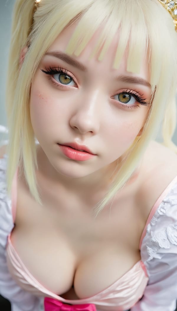 Tags: 21872187, SDXL
{"3": {"inputs": {"seed": 862333848943669, "steps": 32, "cfg": 6.11, "sampler_name": "dpmpp_2m", "scheduler": "karras", "denoise": 1.0, "model": ["27", 0], "positive": ["6", 0], "negative": ["7", 0], "latent_image": ["5", 0]}, "class_type": "KSampler"}, "4": {"inputs": {"ckpt_name": "juggernautxl.safetensors"}, "class_type": "CheckpointLoaderSimple"}, "5": {"inputs": {"width": 768, "height": 1344, "batch_size": 1}, "class_type": "EmptyLatentImage"}, "6": {"inputs": {"text": "19 year old girl, (ukrainian:1.14), (cute:0.97), (seductive facial expression:1.03), (eyelashes:0.96), (idol:1.03), (pale skin:1.14), (beautiful eyes:1.10), (sexy lips:1.04), (blush:1.09), (slim:1.02), (seductive pose:1.06), (detailed face:0.97), (double eyelids:1.08), (temptress:1.01), (on all fours:1.02), (spreading ass cheeks:0.95), (from behind:0.95), (backboob:0.99), (in a cosplay:1.11) at comiket posing for camera, (RAW:1.02), (candid cinema:1.05), (soft lighting:1.07), (natural looking skin:1.00), (film:1.09), (textured skin:1.06), (detailed skin:1.08), (skin fuzz:1.01), (portra:1.08)", "clip": ["27", 1]}, "class_type": "CLIPTextEncode"}, "7": {"inputs": {"text": "(low resolution:1.08), (twisted:1.12), (bad hands:1.05), (distorted:1.10), (open mouth:1.14), (worst quality:1.09), (watermark:1.08)", "clip": ["27", 1]}, "class_type": "CLIPTextEncode"}, "8": {"inputs": {"samples": ["3", 0], "vae": ["4", 2]}, "class_type": "VAEDecode"}, "25": {"inputs": {"lora_name": "nudify_xl.safetensors", "strength_model": 0.22, "strength_clip": 0.23, "model": ["4", 0], "clip": ["4", 1]}, "class_type": "LoraLoader"}, "26": {"inputs": {"lora_name": "shirtlift_SDXL_v2.safetensors", "strength_model": 0.1, "strength_clip": 0.1, "model": ["25", 0], "clip": ["25", 1]}, "class_type": "LoraLoader"}, "27": {"inputs": {"lora_name": "PerfectEyesXL.safetensors", "strength_model": 0.04, "strength_clip": 0.02, "model": ["26", 0], "clip": ["26", 1]}, "class_type": "LoraLoader"}, "30": {"inputs": {"model_name": "4x_NMKD-Superscale-SP_178000_G.pth"}, "class_type": "UpscaleModelLoader"}, "31": {"inputs": {"upscale_model": ["30", 0], "image": ["8", 0]}, "class_type": "ImageUpscaleWithModel"}, "32": {"inputs": {"upscale_method": "lanczos", "scale_by": 0.5, "image": ["31", 0]}, "class_type": "ImageScaleBy"}, "33": {"inputs": {"pixels": ["32", 0], "vae": ["4", 2]}, "class_type": "VAEEncode"}, "34": {"inputs": {"seed": 862333848943669, "steps": 32, "cfg": 6.11, "sampler_name": "dpmpp_2m", "scheduler": "karras", "denoise": 0.3, "model": ["27", 0], "positive": ["6", 0], "negative": ["7", 0], "latent_image": ["33", 0]}, "class_type": "KSampler"}, "36": {"inputs": {"samples": ["34", 0], "vae": ["4", 2]}, "class_type": "VAEDecode"}, "39": {"inputs": {"filename_prefix": "comfyapi-1713658416000", "images": ["36", 0]}, "class_type": "SaveImage"}}