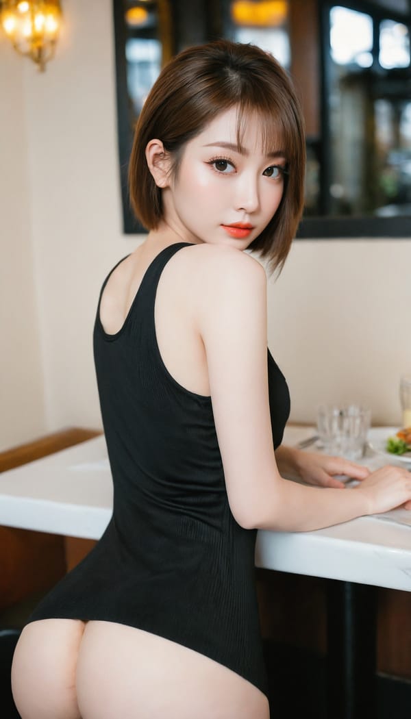 Tags: 21872187, SDXL
{"3": {"inputs": {"seed": 298035456007933, "steps": 64, "cfg": 5.91, "sampler_name": "dpmpp_2m", "scheduler": "karras", "denoise": 1.0, "model": ["27", 0], "positive": ["6", 0], "negative": ["7", 0], "latent_image": ["5", 0]}, "class_type": "KSampler"}, "4": {"inputs": {"ckpt_name": "helloworldxl.safetensors"}, "class_type": "CheckpointLoaderSimple"}, "5": {"inputs": {"width": 768, "height": 1344, "batch_size": 1}, "class_type": "EmptyLatentImage"}, "6": {"inputs": {"text": "26 year old girl, (blush:1.09), (beautiful eyes:1.00), (temptress:1.04), (detailed face:1.00), (double eyelids:1.12), (eyelashes:1.11), (seductive pose:1.04), (pale skin:1.03), (cute:1.10), (seductive facial expression:1.05), (sexy lips:0.98), (slim:1.01), (idol:1.10), (perky ass:0.98), (exposed ass:1.10), (looking back:0.95), (sexy ass:1.04), (thigh gap:1.11), (wearing a little black dress:1.06) at a fine dining restaurant, (textured skin:1.04), (detailed skin:1.06), (portra:1.07), (RAW:1.08), (candid cinema:1.04), (natural looking skin:1.03), (skin fuzz:1.01), (soft lighting:1.08), (film:1.03)", "clip": ["27", 1]}, "class_type": "CLIPTextEncode"}, "7": {"inputs": {"text": "(bad hands:1.09), (watermark:1.14), (distorted:1.12), (twisted:1.14), (worst quality:1.08), (open mouth:1.07), (low resolution:1.09)", "clip": ["27", 1]}, "class_type": "CLIPTextEncode"}, "8": {"inputs": {"samples": ["3", 0], "vae": ["4", 2]}, "class_type": "VAEDecode"}, "25": {"inputs": {"lora_name": "nudify_xl.safetensors", "strength_model": 0.06, "strength_clip": 0.39, "model": ["4", 0], "clip": ["4", 1]}, "class_type": "LoraLoader"}, "26": {"inputs": {"lora_name": "shirtlift_SDXL_v2.safetensors", "strength_model": 0.03, "strength_clip": 0.15, "model": ["25", 0], "clip": ["25", 1]}, "class_type": "LoraLoader"}, "27": {"inputs": {"lora_name": "PerfectEyesXL.safetensors", "strength_model": 0.11, "strength_clip": 0.06, "model": ["26", 0], "clip": ["26", 1]}, "class_type": "LoraLoader"}, "30": {"inputs": {"model_name": "4x_NMKD-Superscale-SP_178000_G.pth"}, "class_type": "UpscaleModelLoader"}, "31": {"inputs": {"upscale_model": ["30", 0], "image": ["8", 0]}, "class_type": "ImageUpscaleWithModel"}, "32": {"inputs": {"upscale_method": "lanczos", "scale_by": 0.5, "image": ["31", 0]}, "class_type": "ImageScaleBy"}, "33": {"inputs": {"pixels": ["32", 0], "vae": ["4", 2]}, "class_type": "VAEEncode"}, "34": {"inputs": {"seed": 298035456007933, "steps": 64, "cfg": 5.91, "sampler_name": "dpmpp_2m", "scheduler": "karras", "denoise": 0.3, "model": ["27", 0], "positive": ["6", 0], "negative": ["7", 0], "latent_image": ["33", 0]}, "class_type": "KSampler"}, "36": {"inputs": {"samples": ["34", 0], "vae": ["4", 2]}, "class_type": "VAEDecode"}, "39": {"inputs": {"filename_prefix": "comfyapi-1726901223681", "images": ["36", 0]}, "class_type": "SaveImage"}}