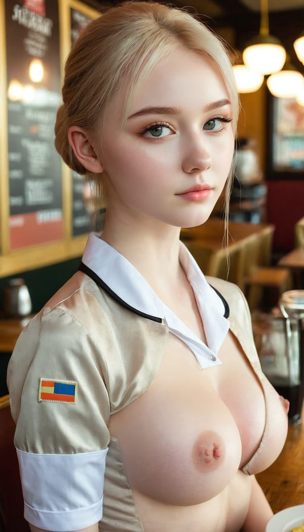 Tags: 21872187, SDXL
{"3": {"inputs": {"seed": 265304050224223, "steps": 64, "cfg": 5.97, "sampler_name": "dpmpp_2m", "scheduler": "karras", "denoise": 1.0, "model": ["27", 0], "positive": ["6", 0], "negative": ["7", 0], "latent_image": ["5", 0]}, "class_type": "KSampler"}, "4": {"inputs": {"ckpt_name": "juggernautxl.safetensors"}, "class_type": "CheckpointLoaderSimple"}, "5": {"inputs": {"width": 768, "height": 1344, "batch_size": 1}, "class_type": "EmptyLatentImage"}, "6": {"inputs": {"text": "18 year old girl, (ukrainian:0.99), (irish:0.99), (slim:1.08), (detailed face:1.07), (seductive pose:1.01), (eyelashes:1.12), (temptress:1.10), (seductive facial expression:0.95), (beautiful eyes:0.96), (idol:1.12), (pale skin:1.08), (blush:1.12), (double eyelids:1.11), (cute:0.95), (in a seductive pose:1.11), (large perky breasts:1.11), (cleavage:0.97), (thigh gap:1.13), (a waitress in uniform:1.09) working at a restaurant, (textured skin:1.06), (candid cinema:1.04), (RAW:1.04), (skin fuzz:1.05), (portra:1.08), (natural looking skin:1.02), (film:1.04), (detailed skin:1.03), (soft lighting:1.02)", "clip": ["27", 1]}, "class_type": "CLIPTextEncode"}, "7": {"inputs": {"text": "(distorted:1.07), (low resolution:1.07), (bad hands:1.12), (twisted:1.12), (worst quality:1.08), (watermark:1.06), (open mouth:1.10)", "clip": ["27", 1]}, "class_type": "CLIPTextEncode"}, "8": {"inputs": {"samples": ["3", 0], "vae": ["4", 2]}, "class_type": "VAEDecode"}, "25": {"inputs": {"lora_name": "nudify_xl.safetensors", "strength_model": 0.03, "strength_clip": 0.34, "model": ["4", 0], "clip": ["4", 1]}, "class_type": "LoraLoader"}, "26": {"inputs": {"lora_name": "shirtlift_SDXL_v2.safetensors", "strength_model": 0.16, "strength_clip": 0.15, "model": ["25", 0], "clip": ["25", 1]}, "class_type": "LoraLoader"}, "27": {"inputs": {"lora_name": "PerfectEyesXL.safetensors", "strength_model": 0.15, "strength_clip": 0.19, "model": ["26", 0], "clip": ["26", 1]}, "class_type": "LoraLoader"}, "30": {"inputs": {"model_name": "4x_NMKD-Superscale-SP_178000_G.pth"}, "class_type": "UpscaleModelLoader"}, "31": {"inputs": {"upscale_model": ["30", 0], "image": ["8", 0]}, "class_type": "ImageUpscaleWithModel"}, "32": {"inputs": {"upscale_method": "lanczos", "scale_by": 0.5, "image": ["31", 0]}, "class_type": "ImageScaleBy"}, "33": {"inputs": {"pixels": ["32", 0], "vae": ["4", 2]}, "class_type": "VAEEncode"}, "34": {"inputs": {"seed": 265304050224223, "steps": 64, "cfg": 5.97, "sampler_name": "dpmpp_2m", "scheduler": "karras", "denoise": 0.3, "model": ["27", 0], "positive": ["6", 0], "negative": ["7", 0], "latent_image": ["33", 0]}, "class_type": "KSampler"}, "36": {"inputs": {"samples": ["34", 0], "vae": ["4", 2]}, "class_type": "VAEDecode"}, "39": {"inputs": {"filename_prefix": "comfyapi-1735035575691", "images": ["36", 0]}, "class_type": "SaveImage"}}