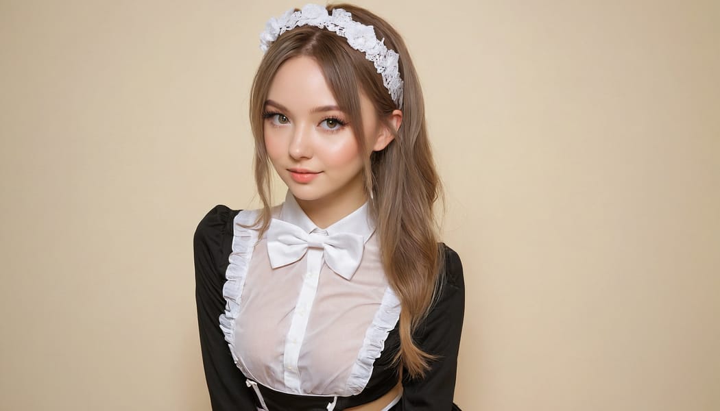 Tags: 21872187, SDXL
{"3": {"inputs": {"seed": 627424483590656, "steps": 32, "cfg": 6.43, "sampler_name": "dpmpp_2m", "scheduler": "karras", "denoise": 1.0, "model": ["27", 0], "positive": ["6", 0], "negative": ["7", 0], "latent_image": ["5", 0]}, "class_type": "KSampler"}, "4": {"inputs": {"ckpt_name": "juggernautxl.safetensors"}, "class_type": "CheckpointLoaderSimple"}, "5": {"inputs": {"width": 1344, "height": 768, "batch_size": 1}, "class_type": "EmptyLatentImage"}, "6": {"inputs": {"text": "23 year old girl, (ukrainian:1.03), (temptress:1.14), (seductive facial expression:1.14), (seductive pose:1.04), (double eyelids:1.13), (idol:1.04), (slim:1.07), (blush:1.00), (pale skin:1.01), (detailed face:1.06), (beautiful eyes:0.97), (sexy lips:1.02), (eyelashes:1.14), (cute:1.09), (perky ass:1.00), (exposed ass:0.95), (looking back:1.11), (sexy ass:0.99), (thigh gap:1.00), in a (skimpy maid costume:0.97) working at a maid cafe, choker, bowtie, headband, pleated skirt, (portra:1.03), (detailed skin:1.03), (textured skin:1.07), (RAW:1.09), (film:1.04), (skin fuzz:1.03), (candid cinema:1.07), (soft lighting:1.04), (natural looking skin:1.07)", "clip": ["27", 1]}, "class_type": "CLIPTextEncode"}, "7": {"inputs": {"text": "(low resolution:1.05), (twisted:1.14), (open mouth:1.13), (worst quality:1.14), (bad hands:1.11), (watermark:1.10)", "clip": ["27", 1]}, "class_type": "CLIPTextEncode"}, "8": {"inputs": {"samples": ["3", 0], "vae": ["4", 2]}, "class_type": "VAEDecode"}, "25": {"inputs": {"lora_name": "nudify_xl.safetensors", "strength_model": 0.27, "strength_clip": 0.12, "model": ["4", 0], "clip": ["4", 1]}, "class_type": "LoraLoader"}, "26": {"inputs": {"lora_name": "shirtlift_SDXL_v2.safetensors", "strength_model": 0.08, "strength_clip": 0.09, "model": ["25", 0], "clip": ["25", 1]}, "class_type": "LoraLoader"}, "27": {"inputs": {"lora_name": "PerfectEyesXL.safetensors", "strength_model": 0.19, "strength_clip": 0.09, "model": ["26", 0], "clip": ["26", 1]}, "class_type": "LoraLoader"}, "30": {"inputs": {"model_name": "4x_NMKD-Superscale-SP_178000_G.pth"}, "class_type": "UpscaleModelLoader"}, "31": {"inputs": {"upscale_model": ["30", 0], "image": ["8", 0]}, "class_type": "ImageUpscaleWithModel"}, "32": {"inputs": {"upscale_method": "lanczos", "scale_by": 0.5, "image": ["31", 0]}, "class_type": "ImageScaleBy"}, "33": {"inputs": {"pixels": ["32", 0], "vae": ["4", 2]}, "class_type": "VAEEncode"}, "34": {"inputs": {"seed": 627424483590656, "steps": 32, "cfg": 6.43, "sampler_name": "dpmpp_2m", "scheduler": "karras", "denoise": 0.3, "model": ["27", 0], "positive": ["6", 0], "negative": ["7", 0], "latent_image": ["33", 0]}, "class_type": "KSampler"}, "36": {"inputs": {"samples": ["34", 0], "vae": ["4", 2]}, "class_type": "VAEDecode"}, "39": {"inputs": {"filename_prefix": "comfyapi-1733166585055", "images": ["36", 0]}, "class_type": "SaveImage"}}