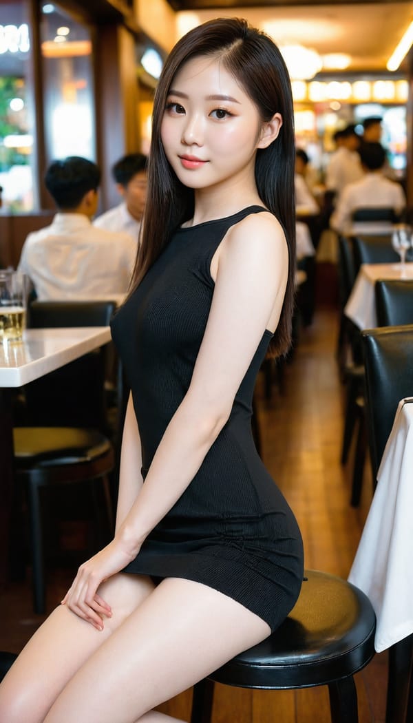 Tags: 21872187, SDXL
{"3": {"inputs": {"seed": 573063047361390, "steps": 64, "cfg": 7.78, "sampler_name": "dpmpp_2m", "scheduler": "karras", "denoise": 1.0, "model": ["27", 0], "positive": ["6", 0], "negative": ["7", 0], "latent_image": ["5", 0]}, "class_type": "KSampler"}, "4": {"inputs": {"ckpt_name": "juggernautxl.safetensors"}, "class_type": "CheckpointLoaderSimple"}, "5": {"inputs": {"width": 768, "height": 1344, "batch_size": 1}, "class_type": "EmptyLatentImage"}, "6": {"inputs": {"text": "20 year old girl, (taiwanese:1.03), (korean:1.02), (seductive pose:1.07), (pale skin:1.12), (slim:0.95), (eyelashes:1.06), (temptress:1.00), (seductive facial expression:0.98), (cute:0.96), (idol:1.06), (blush:0.95), (double eyelids:1.00), (beautiful eyes:0.95), (sexy lips:1.03), (detailed face:1.08), (perky ass:1.03), (exposed ass:0.98), (looking back:1.13), (sexy ass:1.10), (thigh gap:1.14), (wearing a little black dress:1.05) at a fine dining restaurant, (portra:1.08), (textured skin:1.09), (skin fuzz:1.08), (RAW:1.08), (detailed skin:1.01), (soft lighting:1.06), (candid cinema:1.07), (film:1.07), (natural looking skin:1.03)", "clip": ["27", 1]}, "class_type": "CLIPTextEncode"}, "7": {"inputs": {"text": "(distorted:1.07), (twisted:1.07), (bad hands:1.12), (open mouth:1.09), (worst quality:1.12), (low resolution:1.13), (watermark:1.05)", "clip": ["27", 1]}, "class_type": "CLIPTextEncode"}, "8": {"inputs": {"samples": ["3", 0], "vae": ["4", 2]}, "class_type": "VAEDecode"}, "25": {"inputs": {"lora_name": "nudify_xl.safetensors", "strength_model": 0.25, "strength_clip": 0.16, "model": ["4", 0], "clip": ["4", 1]}, "class_type": "LoraLoader"}, "26": {"inputs": {"lora_name": "shirtlift_SDXL_v2.safetensors", "strength_model": 0.14, "strength_clip": 0.03, "model": ["25", 0], "clip": ["25", 1]}, "class_type": "LoraLoader"}, "27": {"inputs": {"lora_name": "PerfectEyesXL.safetensors", "strength_model": 0.1, "strength_clip": 0.16, "model": ["26", 0], "clip": ["26", 1]}, "class_type": "LoraLoader"}, "30": {"inputs": {"model_name": "4x_NMKD-Superscale-SP_178000_G.pth"}, "class_type": "UpscaleModelLoader"}, "31": {"inputs": {"upscale_model": ["30", 0], "image": ["8", 0]}, "class_type": "ImageUpscaleWithModel"}, "32": {"inputs": {"upscale_method": "lanczos", "scale_by": 0.5, "image": ["31", 0]}, "class_type": "ImageScaleBy"}, "33": {"inputs": {"pixels": ["32", 0], "vae": ["4", 2]}, "class_type": "VAEEncode"}, "34": {"inputs": {"seed": 573063047361390, "steps": 64, "cfg": 7.78, "sampler_name": "dpmpp_2m", "scheduler": "karras", "denoise": 0.3, "model": ["27", 0], "positive": ["6", 0], "negative": ["7", 0], "latent_image": ["33", 0]}, "class_type": "KSampler"}, "36": {"inputs": {"samples": ["34", 0], "vae": ["4", 2]}, "class_type": "VAEDecode"}, "39": {"inputs": {"filename_prefix": "comfyapi-1725757392770", "images": ["36", 0]}, "class_type": "SaveImage"}}