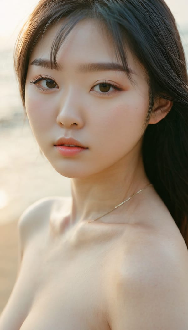 Tags: 21872187, SDXL
{"3": {"inputs": {"seed": 457044923840210, "steps": 64, "cfg": 6.5, "sampler_name": "dpmpp_2m", "scheduler": "karras", "denoise": 1.0, "model": ["27", 0], "positive": ["6", 0], "negative": ["7", 0], "latent_image": ["5", 0]}, "class_type": "KSampler"}, "4": {"inputs": {"ckpt_name": "juggernautxl.safetensors"}, "class_type": "CheckpointLoaderSimple"}, "5": {"inputs": {"width": 768, "height": 1344, "batch_size": 1}, "class_type": "EmptyLatentImage"}, "6": {"inputs": {"text": "19 year old girl, (korean:1.08), (beautiful eyes:1.02), (blush:0.96), (seductive facial expression:1.06), (detailed face:1.06), (double eyelids:1.00), (seductive pose:1.08), (eyelashes:1.09), (sexy lips:1.09), (pale skin:1.09), (idol:1.06), (temptress:1.06), (cute:0.97), (slim:0.95), (perky ass:1.00), (exposed ass:0.99), (looking back:1.07), (sexy ass:1.12), (thigh gap:1.07), strolling (nude:1.01) at a beach, (candid cinema:1.05), (textured skin:1.05), (natural looking skin:1.02), (detailed skin:1.06), (portra:1.06), (soft lighting:1.07), (RAW:1.02), (skin fuzz:1.07), (film:1.02)", "clip": ["27", 1]}, "class_type": "CLIPTextEncode"}, "7": {"inputs": {"text": "(bad hands:1.11), (twisted:1.12), (worst quality:1.12), (watermark:1.08), (low resolution:1.13), (distorted:1.13), (open mouth:1.13)", "clip": ["27", 1]}, "class_type": "CLIPTextEncode"}, "8": {"inputs": {"samples": ["3", 0], "vae": ["4", 2]}, "class_type": "VAEDecode"}, "25": {"inputs": {"lora_name": "nudify_xl.safetensors", "strength_model": 0.23, "strength_clip": 0.13, "model": ["4", 0], "clip": ["4", 1]}, "class_type": "LoraLoader"}, "26": {"inputs": {"lora_name": "shirtlift_SDXL_v2.safetensors", "strength_model": 0.06, "strength_clip": 0.06, "model": ["25", 0], "clip": ["25", 1]}, "class_type": "LoraLoader"}, "27": {"inputs": {"lora_name": "PerfectEyesXL.safetensors", "strength_model": 0.18, "strength_clip": 0.01, "model": ["26", 0], "clip": ["26", 1]}, "class_type": "LoraLoader"}, "30": {"inputs": {"model_name": "4x_NMKD-Superscale-SP_178000_G.pth"}, "class_type": "UpscaleModelLoader"}, "31": {"inputs": {"upscale_model": ["30", 0], "image": ["8", 0]}, "class_type": "ImageUpscaleWithModel"}, "32": {"inputs": {"upscale_method": "lanczos", "scale_by": 0.5, "image": ["31", 0]}, "class_type": "ImageScaleBy"}, "33": {"inputs": {"pixels": ["32", 0], "vae": ["4", 2]}, "class_type": "VAEEncode"}, "34": {"inputs": {"seed": 457044923840210, "steps": 64, "cfg": 6.5, "sampler_name": "dpmpp_2m", "scheduler": "karras", "denoise": 0.3, "model": ["27", 0], "positive": ["6", 0], "negative": ["7", 0], "latent_image": ["33", 0]}, "class_type": "KSampler"}, "36": {"inputs": {"samples": ["34", 0], "vae": ["4", 2]}, "class_type": "VAEDecode"}, "39": {"inputs": {"filename_prefix": "comfyapi-1723838481084", "images": ["36", 0]}, "class_type": "SaveImage"}}