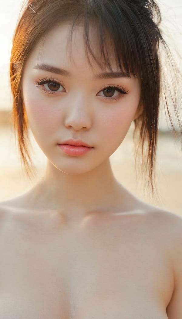 Tags: 21872187, SDXL
{"3": {"inputs": {"seed": 447410100287581, "steps": 32, "cfg": 5.15, "sampler_name": "dpmpp_2m", "scheduler": "karras", "denoise": 1.0, "model": ["27", 0], "positive": ["6", 0], "negative": ["7", 0], "latent_image": ["5", 0]}, "class_type": "KSampler"}, "4": {"inputs": {"ckpt_name": "juggernautxl.safetensors"}, "class_type": "CheckpointLoaderSimple"}, "5": {"inputs": {"width": 768, "height": 1344, "batch_size": 1}, "class_type": "EmptyLatentImage"}, "6": {"inputs": {"text": "20 year old girl, (russian:1.10), (chinese:1.13), (irish:1.10), (idol:1.02), (sexy lips:1.00), (pale skin:1.07), (slim:1.08), (blush:1.11), (seductive pose:1.02), (double eyelids:1.05), (seductive facial expression:0.95), (temptress:1.02), (beautiful eyes:0.96), (eyelashes:1.08), (cute:1.12), (detailed face:1.14), (in a seductive pose:1.04), (large perky breasts:1.10), (cleavage:1.04), (thigh gap:1.07), wearing (bikini:1.04) at a beach, (film:1.03), (RAW:1.01), (textured skin:1.05), (natural looking skin:1.07), (detailed skin:1.05), (portra:1.06), (candid cinema:1.07), (skin fuzz:1.08), (soft lighting:1.04)", "clip": ["27", 1]}, "class_type": "CLIPTextEncode"}, "7": {"inputs": {"text": "(bad hands:1.05), (twisted:1.06), (worst quality:1.14), (open mouth:1.05), (low resolution:1.06), (watermark:1.13)", "clip": ["27", 1]}, "class_type": "CLIPTextEncode"}, "8": {"inputs": {"samples": ["3", 0], "vae": ["4", 2]}, "class_type": "VAEDecode"}, "25": {"inputs": {"lora_name": "nudify_xl.safetensors", "strength_model": 0.19, "strength_clip": 0.09, "model": ["4", 0], "clip": ["4", 1]}, "class_type": "LoraLoader"}, "26": {"inputs": {"lora_name": "shirtlift_SDXL_v2.safetensors", "strength_model": 0.07, "strength_clip": 0.13, "model": ["25", 0], "clip": ["25", 1]}, "class_type": "LoraLoader"}, "27": {"inputs": {"lora_name": "PerfectEyesXL.safetensors", "strength_model": 0.06, "strength_clip": 0.17, "model": ["26", 0], "clip": ["26", 1]}, "class_type": "LoraLoader"}, "30": {"inputs": {"model_name": "4x_NMKD-Superscale-SP_178000_G.pth"}, "class_type": "UpscaleModelLoader"}, "31": {"inputs": {"upscale_model": ["30", 0], "image": ["8", 0]}, "class_type": "ImageUpscaleWithModel"}, "32": {"inputs": {"upscale_method": "lanczos", "scale_by": 0.5, "image": ["31", 0]}, "class_type": "ImageScaleBy"}, "33": {"inputs": {"pixels": ["32", 0], "vae": ["4", 2]}, "class_type": "VAEEncode"}, "34": {"inputs": {"seed": 447410100287581, "steps": 32, "cfg": 5.15, "sampler_name": "dpmpp_2m", "scheduler": "karras", "denoise": 0.3, "model": ["27", 0], "positive": ["6", 0], "negative": ["7", 0], "latent_image": ["33", 0]}, "class_type": "KSampler"}, "36": {"inputs": {"samples": ["34", 0], "vae": ["4", 2]}, "class_type": "VAEDecode"}, "39": {"inputs": {"filename_prefix": "comfyapi-1731719677487", "images": ["36", 0]}, "class_type": "SaveImage"}}