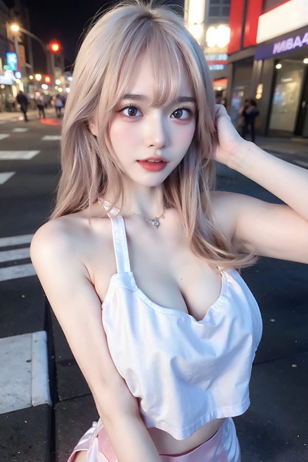 Tags: 21872187
<lora:mix4:0.30>, <lora:JapaneseDollLikeness_v15:0.49>, <lora:taiwanDollLikeness_v20:0.54>, <lora:YaeMiko_Test:0.74>, (ukrainian:0.96), (white tank top:1.13), (large breasts:1.06), busy street in urban city, <lora:ahegao-x-v4:0.46>, ahegao face, pleasure, extremely detailed eyes, extremely detailed face, cute, (photorealistic:1.17), sexy lips, double eyelids, eyelashes, pale skin, perky breasts, textured skin, 4K, RAW, best quality, sharp, (long slim legs:0.95), (thigh gap:0.90), delicate and beautiful girl, 1girl, solo, (dramatic:1.10)
Negative prompt: drawings, sketches, paintings, anime, black and white, ugly, (worst quality:2.08)
Steps: 32, Sampler: DPM++ 2M Karras, CFG scale: 5.6, Seed: 2133453443, Size: 512x768, Model hash: fc2511737a, Model: chilloutmix_NiPrunedFp32Fix, Seed resize from: -1x-1, Denoising strength: 0.4, Version: v1.2.1, Hires upscale: 2.0, Hires steps: 16, Hires upscaler: ESRGAN_4x