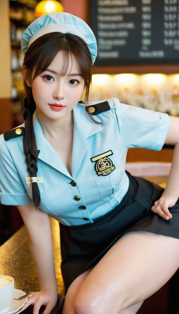 Tags: 21872187, SDXL
{"3": {"inputs": {"seed": 161300538220727, "steps": 32, "cfg": 7.6, "sampler_name": "dpmpp_2m", "scheduler": "karras", "denoise": 1.0, "model": ["27", 0], "positive": ["6", 0], "negative": ["7", 0], "latent_image": ["5", 0]}, "class_type": "KSampler"}, "4": {"inputs": {"ckpt_name": "leosamsHelloworldSDXL_helloworldSDXL32DPO.safetensors"}, "class_type": "CheckpointLoaderSimple"}, "5": {"inputs": {"width": 768, "height": 1344, "batch_size": 1}, "class_type": "EmptyLatentImage"}, "6": {"inputs": {"text": "20 year old girl, (chinese:0.96), (irish:1.04), (blush:1.02), (beautiful eyes:0.96), (cute:0.95), (pale skin:1.11), (seductive pose:0.96), (detailed face:1.04), (seductive facial expression:1.01), (sexy lips:1.12), (idol:1.09), (slim:0.99), (eyelashes:1.09), (temptress:0.99), (in a seductive pose:1.10), (large perky breasts:1.04), (cleavage:0.96), (thigh gap:1.12), (a waitress in uniform:1.13) working at a restaurant, (detailed skin:1.02), (skin fuzz:1.01), (film:1.01), (RAW:1.07), (portra:1.03), (textured skin:1.06), (soft lighting:1.09), (candid cinema:1.08), (natural looking skin:1.06)", "clip": ["27", 1]}, "class_type": "CLIPTextEncode"}, "7": {"inputs": {"text": "(open mouth:1.14), (distorted:1.12), (twisted:1.07), (worst quality:1.13), (bad hands:1.13), (low resolution:1.13), (watermark:1.08)", "clip": ["27", 1]}, "class_type": "CLIPTextEncode"}, "8": {"inputs": {"samples": ["3", 0], "vae": ["4", 2]}, "class_type": "VAEDecode"}, "25": {"inputs": {"lora_name": "nudify_xl.safetensors", "strength_model": 0.24, "strength_clip": 0.21, "model": ["4", 0], "clip": ["4", 1]}, "class_type": "LoraLoader"}, "26": {"inputs": {"lora_name": "shirtlift_SDXL_v2.safetensors", "strength_model": 0.12, "strength_clip": 0.14, "model": ["25", 0], "clip": ["25", 1]}, "class_type": "LoraLoader"}, "27": {"inputs": {"lora_name": "PerfectEyesXL.safetensors", "strength_model": 0.15, "strength_clip": 0.19, "model": ["26", 0], "clip": ["26", 1]}, "class_type": "LoraLoader"}, "30": {"inputs": {"model_name": "4x_NMKD-Superscale-SP_178000_G.pth"}, "class_type": "UpscaleModelLoader"}, "31": {"inputs": {"upscale_model": ["30", 0], "image": ["8", 0]}, "class_type": "ImageUpscaleWithModel"}, "32": {"inputs": {"upscale_method": "lanczos", "scale_by": 0.5, "image": ["31", 0]}, "class_type": "ImageScaleBy"}, "33": {"inputs": {"pixels": ["32", 0], "vae": ["4", 2]}, "class_type": "VAEEncode"}, "34": {"inputs": {"seed": 161300538220727, "steps": 32, "cfg": 7.6, "sampler_name": "dpmpp_2m", "scheduler": "karras", "denoise": 0.3, "model": ["27", 0], "positive": ["6", 0], "negative": ["7", 0], "latent_image": ["33", 0]}, "class_type": "KSampler"}, "36": {"inputs": {"samples": ["34", 0], "vae": ["4", 2]}, "class_type": "VAEDecode"}, "39": {"inputs": {"filename_prefix": "comfyapi-1707950478903", "images": ["36", 0]}, "class_type": "SaveImage"}}