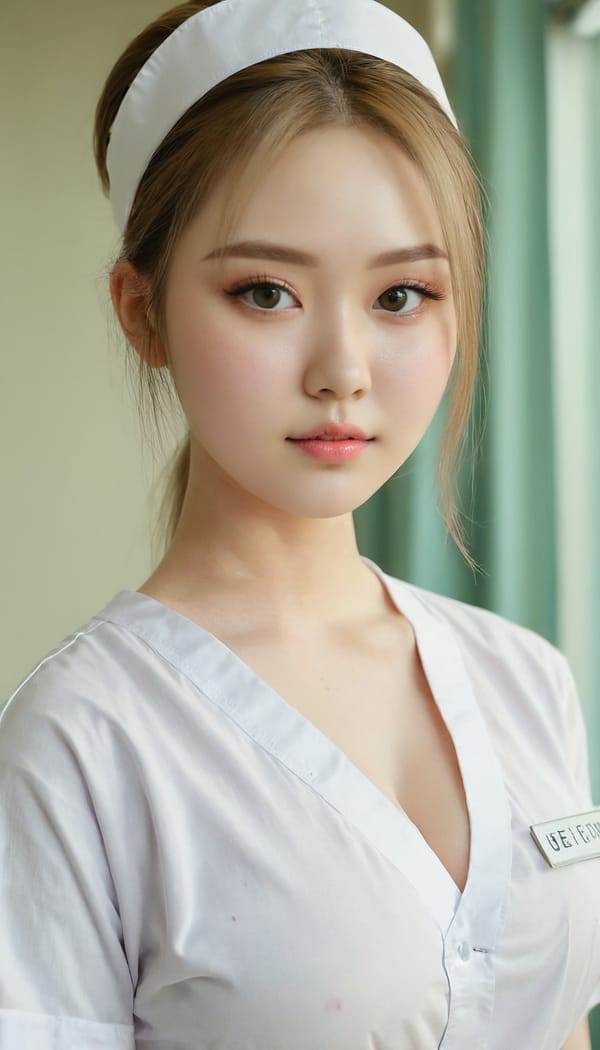 Tags: 21872187, SDXL
{"3": {"inputs": {"seed": 903938940374367, "steps": 64, "cfg": 5.8, "sampler_name": "dpmpp_2m", "scheduler": "karras", "denoise": 1.0, "model": ["27", 0], "positive": ["6", 0], "negative": ["7", 0], "latent_image": ["5", 0]}, "class_type": "KSampler"}, "4": {"inputs": {"ckpt_name": "juggernautxl.safetensors"}, "class_type": "CheckpointLoaderSimple"}, "5": {"inputs": {"width": 768, "height": 1344, "batch_size": 1}, "class_type": "EmptyLatentImage"}, "6": {"inputs": {"text": "21 year old girl, (temptress:0.98), (detailed face:1.10), (eyelashes:0.97), (idol:1.02), (beautiful eyes:1.01), (seductive facial expression:1.10), (double eyelids:1.10), (blush:1.11), (pale skin:1.07), (sexy lips:1.04), (cute:1.13), (seductive pose:1.00), (in a seductive pose:1.08), (large perky breasts:1.03), (cleavage:0.98), (thigh gap:0.99), (nurse in uniform:1.02) working in a hospital ward, (film:1.07), (skin fuzz:1.01), (detailed skin:1.02), (candid cinema:1.06), (textured skin:1.03), (soft lighting:1.04), (natural looking skin:1.01), (portra:1.08), (RAW:1.06)", "clip": ["27", 1]}, "class_type": "CLIPTextEncode"}, "7": {"inputs": {"text": "(bad hands:1.13), (twisted:1.09), (low resolution:1.11), (worst quality:1.05), (distorted:1.07), (watermark:1.10), (open mouth:1.08)", "clip": ["27", 1]}, "class_type": "CLIPTextEncode"}, "8": {"inputs": {"samples": ["3", 0], "vae": ["4", 2]}, "class_type": "VAEDecode"}, "25": {"inputs": {"lora_name": "nudify_xl.safetensors", "strength_model": 0.32, "strength_clip": 0.39, "model": ["4", 0], "clip": ["4", 1]}, "class_type": "LoraLoader"}, "26": {"inputs": {"lora_name": "shirtlift_SDXL_v2.safetensors", "strength_model": 0.15, "strength_clip": 0.06, "model": ["25", 0], "clip": ["25", 1]}, "class_type": "LoraLoader"}, "27": {"inputs": {"lora_name": "PerfectEyesXL.safetensors", "strength_model": 0.16, "strength_clip": 0.07, "model": ["26", 0], "clip": ["26", 1]}, "class_type": "LoraLoader"}, "30": {"inputs": {"model_name": "4x_NMKD-Superscale-SP_178000_G.pth"}, "class_type": "UpscaleModelLoader"}, "31": {"inputs": {"upscale_model": ["30", 0], "image": ["8", 0]}, "class_type": "ImageUpscaleWithModel"}, "32": {"inputs": {"upscale_method": "lanczos", "scale_by": 0.5, "image": ["31", 0]}, "class_type": "ImageScaleBy"}, "33": {"inputs": {"pixels": ["32", 0], "vae": ["4", 2]}, "class_type": "VAEEncode"}, "34": {"inputs": {"seed": 903938940374367, "steps": 64, "cfg": 5.8, "sampler_name": "dpmpp_2m", "scheduler": "karras", "denoise": 0.3, "model": ["27", 0], "positive": ["6", 0], "negative": ["7", 0], "latent_image": ["33", 0]}, "class_type": "KSampler"}, "36": {"inputs": {"samples": ["34", 0], "vae": ["4", 2]}, "class_type": "VAEDecode"}, "39": {"inputs": {"filename_prefix": "comfyapi-1713828205086", "images": ["36", 0]}, "class_type": "SaveImage"}}